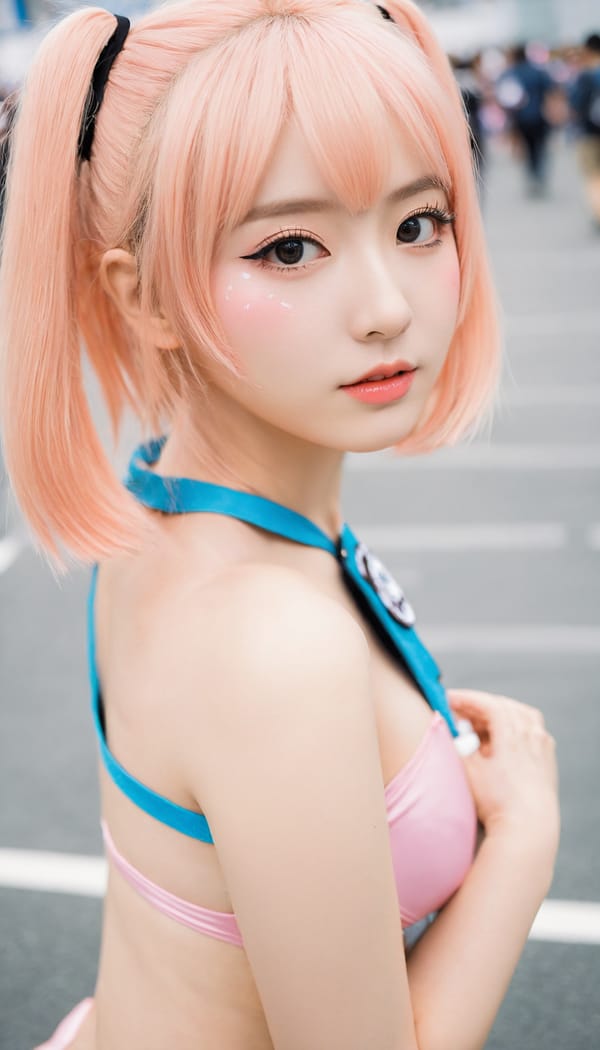 Tags: 21872187, SDXL
{"3": {"inputs": {"seed": 426656421606586, "steps": 32, "cfg": 6.21, "sampler_name": "dpmpp_2m", "scheduler": "karras", "denoise": 1.0, "model": ["27", 0], "positive": ["6", 0], "negative": ["7", 0], "latent_image": ["5", 0]}, "class_type": "KSampler"}, "4": {"inputs": {"ckpt_name": "leosamsHelloworldSDXL_helloworldSDXL32DPO.safetensors"}, "class_type": "CheckpointLoaderSimple"}, "5": {"inputs": {"width": 768, "height": 1344, "batch_size": 1}, "class_type": "EmptyLatentImage"}, "6": {"inputs": {"text": "27 year old girl, (seductive pose:1.12), (temptress:0.96), (seductive facial expression:1.09), (beautiful eyes:1.00), (detailed face:1.03), (idol:0.96), (sexy lips:1.04), (blush:0.99), (slim:0.99), (double eyelids:1.06), (cute:1.08), (pale skin:0.98), (eyelashes:1.12), (perky ass:1.02), (exposed ass:0.97), (looking back:1.01), (sexy ass:1.11), (thigh gap:0.95), (in a cosplay:1.08) at comiket posing for camera, (candid cinema:1.06), (natural looking skin:1.05), (detailed skin:1.00), (skin fuzz:1.00), (soft lighting:1.05), (RAW:1.03), (portra:1.03), (textured skin:1.06), (film:1.00)", "clip": ["27", 1]}, "class_type": "CLIPTextEncode"}, "7": {"inputs": {"text": "(twisted:1.11), (bad hands:1.05), (distorted:1.10), (worst quality:1.13), (open mouth:1.12), (low resolution:1.06), (watermark:1.07)", "clip": ["27", 1]}, "class_type": "CLIPTextEncode"}, "8": {"inputs": {"samples": ["3", 0], "vae": ["4", 2]}, "class_type": "VAEDecode"}, "25": {"inputs": {"lora_name": "nudify_xl.safetensors", "strength_model": 0.06, "strength_clip": 0.09, "model": ["4", 0], "clip": ["4", 1]}, "class_type": "LoraLoader"}, "26": {"inputs": {"lora_name": "shirtlift_SDXL_v2.safetensors", "strength_model": 0.07, "strength_clip": 0.18, "model": ["25", 0], "clip": ["25", 1]}, "class_type": "LoraLoader"}, "27": {"inputs": {"lora_name": "PerfectEyesXL.safetensors", "strength_model": 0.05, "strength_clip": 0.09, "model": ["26", 0], "clip": ["26", 1]}, "class_type": "LoraLoader"}, "30": {"inputs": {"model_name": "4x_NMKD-Superscale-SP_178000_G.pth"}, "class_type": "UpscaleModelLoader"}, "31": {"inputs": {"upscale_model": ["30", 0], "image": ["8", 0]}, "class_type": "ImageUpscaleWithModel"}, "32": {"inputs": {"upscale_method": "lanczos", "scale_by": 0.5, "image": ["31", 0]}, "class_type": "ImageScaleBy"}, "33": {"inputs": {"pixels": ["32", 0], "vae": ["4", 2]}, "class_type": "VAEEncode"}, "34": {"inputs": {"seed": 426656421606586, "steps": 32, "cfg": 6.21, "sampler_name": "dpmpp_2m", "scheduler": "karras", "denoise": 0.3, "model": ["27", 0], "positive": ["6", 0], "negative": ["7", 0], "latent_image": ["33", 0]}, "class_type": "KSampler"}, "36": {"inputs": {"samples": ["34", 0], "vae": ["4", 2]}, "class_type": "VAEDecode"}, "39": {"inputs": {"filename_prefix": "comfyapi-1707943429136", "images": ["36", 0]}, "class_type": "SaveImage"}}