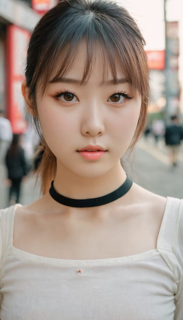 Tags: 21872187, SDXL
{"3": {"inputs": {"seed": 670998813066550, "steps": 64, "cfg": 5.0, "sampler_name": "dpmpp_2m", "scheduler": "karras", "denoise": 1.0, "model": ["27", 0], "positive": ["6", 0], "negative": ["7", 0], "latent_image": ["5", 0]}, "class_type": "KSampler"}, "4": {"inputs": {"ckpt_name": "juggernautxl.safetensors"}, "class_type": "CheckpointLoaderSimple"}, "5": {"inputs": {"width": 768, "height": 1344, "batch_size": 1}, "class_type": "EmptyLatentImage"}, "6": {"inputs": {"text": "26 year old girl, (japanese:1.01), (korean:1.07), (ukrainian:1.03), (detailed face:1.08), (blush:0.96), (slim:1.12), (eyelashes:1.01), (beautiful eyes:1.12), (idol:0.96), (temptress:1.00), (sexy lips:1.04), (pale skin:0.95), (seductive pose:1.14), (seductive facial expression:1.02), (cute:1.13), (perky ass:1.12), (exposed ass:0.96), (looking back:0.98), (sexy ass:1.03), (thigh gap:0.98), (school uniform:0.95), choker, busy street, (soft lighting:1.08), (textured skin:1.08), (candid cinema:1.00), (portra:1.02), (detailed skin:1.00), (film:1.07), (RAW:1.03), (natural looking skin:1.01), (skin fuzz:1.05)", "clip": ["27", 1]}, "class_type": "CLIPTextEncode"}, "7": {"inputs": {"text": "(worst quality:1.07), (distorted:1.08), (low resolution:1.07), (watermark:1.08), (twisted:1.06), (open mouth:1.09), (bad hands:1.07)", "clip": ["27", 1]}, "class_type": "CLIPTextEncode"}, "8": {"inputs": {"samples": ["3", 0], "vae": ["4", 2]}, "class_type": "VAEDecode"}, "25": {"inputs": {"lora_name": "nudify_xl.safetensors", "strength_model": 0.16, "strength_clip": 0.03, "model": ["4", 0], "clip": ["4", 1]}, "class_type": "LoraLoader"}, "26": {"inputs": {"lora_name": "shirtlift_SDXL_v2.safetensors", "strength_model": 0.15, "strength_clip": 0.08, "model": ["25", 0], "clip": ["25", 1]}, "class_type": "LoraLoader"}, "27": {"inputs": {"lora_name": "PerfectEyesXL.safetensors", "strength_model": 0.07, "strength_clip": 0.13, "model": ["26", 0], "clip": ["26", 1]}, "class_type": "LoraLoader"}, "30": {"inputs": {"model_name": "4x_NMKD-Superscale-SP_178000_G.pth"}, "class_type": "UpscaleModelLoader"}, "31": {"inputs": {"upscale_model": ["30", 0], "image": ["8", 0]}, "class_type": "ImageUpscaleWithModel"}, "32": {"inputs": {"upscale_method": "lanczos", "scale_by": 0.5, "image": ["31", 0]}, "class_type": "ImageScaleBy"}, "33": {"inputs": {"pixels": ["32", 0], "vae": ["4", 2]}, "class_type": "VAEEncode"}, "34": {"inputs": {"seed": 670998813066550, "steps": 64, "cfg": 5.0, "sampler_name": "dpmpp_2m", "scheduler": "karras", "denoise": 0.3, "model": ["27", 0], "positive": ["6", 0], "negative": ["7", 0], "latent_image": ["33", 0]}, "class_type": "KSampler"}, "36": {"inputs": {"samples": ["34", 0], "vae": ["4", 2]}, "class_type": "VAEDecode"}, "39": {"inputs": {"filename_prefix": "comfyapi-1732677239470", "images": ["36", 0]}, "class_type": "SaveImage"}}