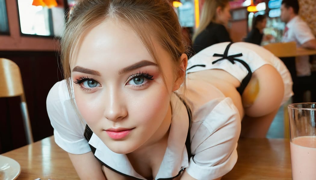 Tags: 21872187, SDXL
{"3": {"inputs": {"seed": 128444999999493, "steps": 64, "cfg": 6.47, "sampler_name": "dpmpp_2m", "scheduler": "karras", "denoise": 1.0, "model": ["27", 0], "positive": ["6", 0], "negative": ["7", 0], "latent_image": ["5", 0]}, "class_type": "KSampler"}, "4": {"inputs": {"ckpt_name": "juggernautXL_v8Rundiffusion.safetensors"}, "class_type": "CheckpointLoaderSimple"}, "5": {"inputs": {"width": 1344, "height": 768, "batch_size": 1}, "class_type": "EmptyLatentImage"}, "6": {"inputs": {"text": "23 year old girl, (russian:1.05), (beautiful eyes:1.12), (detailed face:1.00), (temptress:1.14), (seductive pose:1.13), (sexy lips:0.99), (seductive facial expression:1.11), (pale skin:1.05), (eyelashes:0.98), (idol:0.95), (double eyelids:1.05), (blush:1.00), (slim:1.05), (on all fours:0.96), (spreading ass cheeks:1.08), (from behind:1.07), (backboob:0.97), (a waitress in uniform:1.08) working at a restaurant, (soft lighting:1.08), (portra:1.04), (skin fuzz:1.04), (textured skin:1.02), (RAW:1.09), (natural looking skin:1.06), (detailed skin:1.03), (film:1.01), (candid cinema:1.01)", "clip": ["27", 1]}, "class_type": "CLIPTextEncode"}, "7": {"inputs": {"text": "(low resolution:1.07), (twisted:1.12), (distorted:1.08), (worst quality:1.12), (open mouth:1.08), (bad hands:1.05), (watermark:1.08)", "clip": ["27", 1]}, "class_type": "CLIPTextEncode"}, "8": {"inputs": {"samples": ["3", 0], "vae": ["4", 2]}, "class_type": "VAEDecode"}, "25": {"inputs": {"lora_name": "nudify_xl.safetensors", "strength_model": 0.06, "strength_clip": 0.37, "model": ["4", 0], "clip": ["4", 1]}, "class_type": "LoraLoader"}, "26": {"inputs": {"lora_name": "shirtlift_SDXL_v2.safetensors", "strength_model": 0.17, "strength_clip": 0.03, "model": ["25", 0], "clip": ["25", 1]}, "class_type": "LoraLoader"}, "27": {"inputs": {"lora_name": "PerfectEyesXL.safetensors", "strength_model": 0.07, "strength_clip": 0.03, "model": ["26", 0], "clip": ["26", 1]}, "class_type": "LoraLoader"}, "30": {"inputs": {"model_name": "4x_NMKD-Superscale-SP_178000_G.pth"}, "class_type": "UpscaleModelLoader"}, "31": {"inputs": {"upscale_model": ["30", 0], "image": ["8", 0]}, "class_type": "ImageUpscaleWithModel"}, "32": {"inputs": {"upscale_method": "lanczos", "scale_by": 0.5, "image": ["31", 0]}, "class_type": "ImageScaleBy"}, "33": {"inputs": {"pixels": ["32", 0], "vae": ["4", 2]}, "class_type": "VAEEncode"}, "34": {"inputs": {"seed": 128444999999493, "steps": 64, "cfg": 6.47, "sampler_name": "dpmpp_2m", "scheduler": "karras", "denoise": 0.3, "model": ["27", 0], "positive": ["6", 0], "negative": ["7", 0], "latent_image": ["33", 0]}, "class_type": "KSampler"}, "36": {"inputs": {"samples": ["34", 0], "vae": ["4", 2]}, "class_type": "VAEDecode"}, "39": {"inputs": {"filename_prefix": "comfyapi-1706565965830", "images": ["36", 0]}, "class_type": "SaveImage"}}