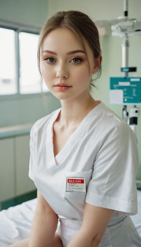 Tags: 21872187, SDXL
{"3": {"inputs": {"seed": 380061660081682, "steps": 64, "cfg": 6.81, "sampler_name": "dpmpp_2m", "scheduler": "karras", "denoise": 1.0, "model": ["27", 0], "positive": ["6", 0], "negative": ["7", 0], "latent_image": ["5", 0]}, "class_type": "KSampler"}, "4": {"inputs": {"ckpt_name": "juggernautxl.safetensors"}, "class_type": "CheckpointLoaderSimple"}, "5": {"inputs": {"width": 768, "height": 1344, "batch_size": 1}, "class_type": "EmptyLatentImage"}, "6": {"inputs": {"text": "22 year old girl, (russian:1.01), (cute:1.04), (sexy lips:1.05), (seductive facial expression:1.03), (double eyelids:1.00), (temptress:1.09), (beautiful eyes:1.10), (eyelashes:1.14), (slim:0.97), (blush:1.02), (seductive pose:1.03), (pale skin:1.05), (detailed face:1.06), (perky ass:1.00), (exposed ass:1.02), (looking back:1.06), (sexy ass:1.14), (thigh gap:1.04), (nurse in uniform:1.09) working in a hospital ward, (detailed skin:1.06), (portra:1.02), (textured skin:1.00), (film:1.04), (RAW:1.08), (skin fuzz:1.03), (natural looking skin:1.06), (soft lighting:1.07), (candid cinema:1.04)", "clip": ["27", 1]}, "class_type": "CLIPTextEncode"}, "7": {"inputs": {"text": "(open mouth:1.12), (worst quality:1.10), (low resolution:1.11), (distorted:1.08), (twisted:1.11), (bad hands:1.11), (watermark:1.08)", "clip": ["27", 1]}, "class_type": "CLIPTextEncode"}, "8": {"inputs": {"samples": ["3", 0], "vae": ["4", 2]}, "class_type": "VAEDecode"}, "25": {"inputs": {"lora_name": "nudify_xl.safetensors", "strength_model": 0.13, "strength_clip": 0.05, "model": ["4", 0], "clip": ["4", 1]}, "class_type": "LoraLoader"}, "26": {"inputs": {"lora_name": "shirtlift_SDXL_v2.safetensors", "strength_model": 0.08, "strength_clip": 0.17, "model": ["25", 0], "clip": ["25", 1]}, "class_type": "LoraLoader"}, "27": {"inputs": {"lora_name": "PerfectEyesXL.safetensors", "strength_model": 0.19, "strength_clip": 0.17, "model": ["26", 0], "clip": ["26", 1]}, "class_type": "LoraLoader"}, "30": {"inputs": {"model_name": "4x_NMKD-Superscale-SP_178000_G.pth"}, "class_type": "UpscaleModelLoader"}, "31": {"inputs": {"upscale_model": ["30", 0], "image": ["8", 0]}, "class_type": "ImageUpscaleWithModel"}, "32": {"inputs": {"upscale_method": "lanczos", "scale_by": 0.5, "image": ["31", 0]}, "class_type": "ImageScaleBy"}, "33": {"inputs": {"pixels": ["32", 0], "vae": ["4", 2]}, "class_type": "VAEEncode"}, "34": {"inputs": {"seed": 380061660081682, "steps": 64, "cfg": 6.81, "sampler_name": "dpmpp_2m", "scheduler": "karras", "denoise": 0.3, "model": ["27", 0], "positive": ["6", 0], "negative": ["7", 0], "latent_image": ["33", 0]}, "class_type": "KSampler"}, "36": {"inputs": {"samples": ["34", 0], "vae": ["4", 2]}, "class_type": "VAEDecode"}, "39": {"inputs": {"filename_prefix": "comfyapi-1725073367742", "images": ["36", 0]}, "class_type": "SaveImage"}}