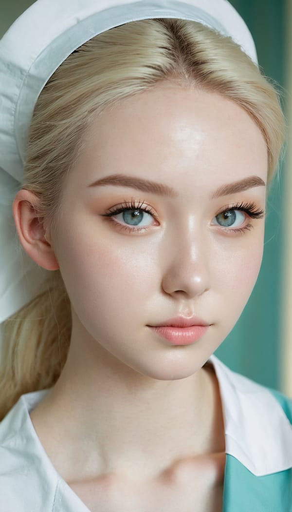 Tags: 21872187, SDXL
{"3": {"inputs": {"seed": 258849604271892, "steps": 64, "cfg": 6.88, "sampler_name": "dpmpp_2m", "scheduler": "karras", "denoise": 1.0, "model": ["27", 0], "positive": ["6", 0], "negative": ["7", 0], "latent_image": ["5", 0]}, "class_type": "KSampler"}, "4": {"inputs": {"ckpt_name": "juggernautxl.safetensors"}, "class_type": "CheckpointLoaderSimple"}, "5": {"inputs": {"width": 768, "height": 1344, "batch_size": 1}, "class_type": "EmptyLatentImage"}, "6": {"inputs": {"text": "18 year old girl, (slim:1.02), (eyelashes:0.99), (seductive pose:1.02), (seductive facial expression:1.08), (detailed face:1.01), (beautiful eyes:1.12), (idol:1.14), (pale skin:1.03), (sexy lips:0.98), (temptress:1.08), (double eyelids:0.95), (cute:0.98), (on all fours:1.04), (spreading ass cheeks:1.01), (from behind:1.11), (backboob:1.08), (nurse in uniform:1.14) working in a hospital ward, (natural looking skin:1.01), (candid cinema:1.05), (skin fuzz:1.06), (film:1.05), (detailed skin:1.01), (soft lighting:1.06), (RAW:1.07), (portra:1.08)", "clip": ["27", 1]}, "class_type": "CLIPTextEncode"}, "7": {"inputs": {"text": "(worst quality:1.09), (twisted:1.06), (open mouth:1.08), (low resolution:1.14), (distorted:1.06), (watermark:1.06), (bad hands:1.12)", "clip": ["27", 1]}, "class_type": "CLIPTextEncode"}, "8": {"inputs": {"samples": ["3", 0], "vae": ["4", 2]}, "class_type": "VAEDecode"}, "25": {"inputs": {"lora_name": "nudify_xl.safetensors", "strength_model": 0.18, "strength_clip": 0.12, "model": ["4", 0], "clip": ["4", 1]}, "class_type": "LoraLoader"}, "26": {"inputs": {"lora_name": "shirtlift_SDXL_v2.safetensors", "strength_model": 0.14, "strength_clip": 0.18, "model": ["25", 0], "clip": ["25", 1]}, "class_type": "LoraLoader"}, "27": {"inputs": {"lora_name": "PerfectEyesXL.safetensors", "strength_model": 0.1, "strength_clip": 0.18, "model": ["26", 0], "clip": ["26", 1]}, "class_type": "LoraLoader"}, "30": {"inputs": {"model_name": "4x_NMKD-Superscale-SP_178000_G.pth"}, "class_type": "UpscaleModelLoader"}, "31": {"inputs": {"upscale_model": ["30", 0], "image": ["8", 0]}, "class_type": "ImageUpscaleWithModel"}, "32": {"inputs": {"upscale_method": "lanczos", "scale_by": 0.5, "image": ["31", 0]}, "class_type": "ImageScaleBy"}, "33": {"inputs": {"pixels": ["32", 0], "vae": ["4", 2]}, "class_type": "VAEEncode"}, "34": {"inputs": {"seed": 258849604271892, "steps": 64, "cfg": 6.88, "sampler_name": "dpmpp_2m", "scheduler": "karras", "denoise": 0.3, "model": ["27", 0], "positive": ["6", 0], "negative": ["7", 0], "latent_image": ["33", 0]}, "class_type": "KSampler"}, "36": {"inputs": {"samples": ["34", 0], "vae": ["4", 2]}, "class_type": "VAEDecode"}, "39": {"inputs": {"filename_prefix": "comfyapi-1735255060356", "images": ["36", 0]}, "class_type": "SaveImage"}}