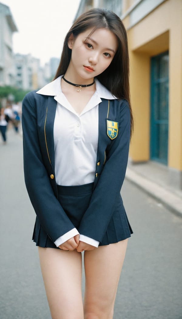 Tags: 21872187, SDXL
{"3": {"inputs": {"seed": 723632047648762, "steps": 64, "cfg": 6.06, "sampler_name": "dpmpp_2m", "scheduler": "karras", "denoise": 1.0, "model": ["27", 0], "positive": ["6", 0], "negative": ["7", 0], "latent_image": ["5", 0]}, "class_type": "KSampler"}, "4": {"inputs": {"ckpt_name": "leosamsHelloworldSDXL_helloworldSDXL32DPO.safetensors"}, "class_type": "CheckpointLoaderSimple"}, "5": {"inputs": {"width": 768, "height": 1344, "batch_size": 1}, "class_type": "EmptyLatentImage"}, "6": {"inputs": {"text": "25 year old girl, (ukrainian:1.09), (taiwanese:0.96), (eyelashes:0.95), (pale skin:1.08), (seductive facial expression:0.98), (double eyelids:1.00), (blush:0.99), (detailed face:0.96), (temptress:0.95), (beautiful eyes:0.95), (cute:1.02), (sexy lips:0.95), (idol:1.02), (seductive pose:1.04), (slim:1.11), (perky ass:1.05), (exposed ass:1.03), (looking back:0.98), (sexy ass:0.95), (thigh gap:1.12), (school uniform:1.11), choker, busy street, (portra:1.03), (detailed skin:1.04), (skin fuzz:1.07), (natural looking skin:1.08), (textured skin:1.01), (RAW:1.04), (film:1.09), (candid cinema:1.05), (soft lighting:1.04)", "clip": ["27", 1]}, "class_type": "CLIPTextEncode"}, "7": {"inputs": {"text": "(worst quality:1.08), (twisted:1.06), (distorted:1.11), (bad hands:1.10), (watermark:1.05), (low resolution:1.05), (open mouth:1.10)", "clip": ["27", 1]}, "class_type": "CLIPTextEncode"}, "8": {"inputs": {"samples": ["3", 0], "vae": ["4", 2]}, "class_type": "VAEDecode"}, "25": {"inputs": {"lora_name": "nudify_xl.safetensors", "strength_model": 0.06, "strength_clip": 0.17, "model": ["4", 0], "clip": ["4", 1]}, "class_type": "LoraLoader"}, "26": {"inputs": {"lora_name": "shirtlift_SDXL_v2.safetensors", "strength_model": 0.09, "strength_clip": 0.06, "model": ["25", 0], "clip": ["25", 1]}, "class_type": "LoraLoader"}, "27": {"inputs": {"lora_name": "PerfectEyesXL.safetensors", "strength_model": 0.19, "strength_clip": 0.14, "model": ["26", 0], "clip": ["26", 1]}, "class_type": "LoraLoader"}, "30": {"inputs": {"model_name": "4x_NMKD-Superscale-SP_178000_G.pth"}, "class_type": "UpscaleModelLoader"}, "31": {"inputs": {"upscale_model": ["30", 0], "image": ["8", 0]}, "class_type": "ImageUpscaleWithModel"}, "32": {"inputs": {"upscale_method": "lanczos", "scale_by": 0.5, "image": ["31", 0]}, "class_type": "ImageScaleBy"}, "33": {"inputs": {"pixels": ["32", 0], "vae": ["4", 2]}, "class_type": "VAEEncode"}, "34": {"inputs": {"seed": 723632047648762, "steps": 64, "cfg": 6.06, "sampler_name": "dpmpp_2m", "scheduler": "karras", "denoise": 0.3, "model": ["27", 0], "positive": ["6", 0], "negative": ["7", 0], "latent_image": ["33", 0]}, "class_type": "KSampler"}, "36": {"inputs": {"samples": ["34", 0], "vae": ["4", 2]}, "class_type": "VAEDecode"}, "39": {"inputs": {"filename_prefix": "comfyapi-1708015641547", "images": ["36", 0]}, "class_type": "SaveImage"}}