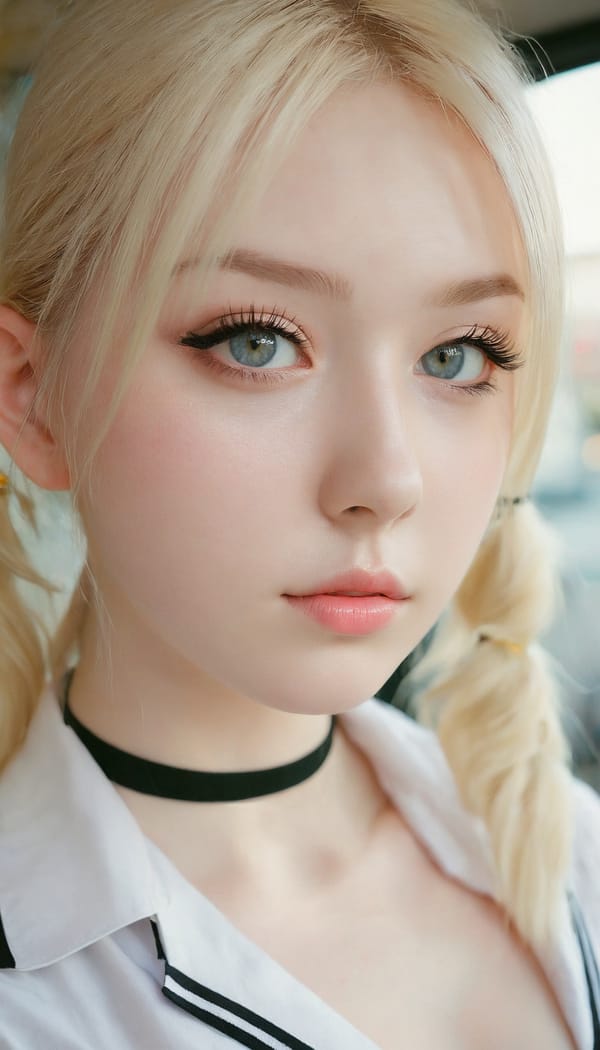 Tags: 21872187, SDXL
{"3": {"inputs": {"seed": 489487242235364, "steps": 32, "cfg": 5.02, "sampler_name": "dpmpp_2m", "scheduler": "karras", "denoise": 1.0, "model": ["27", 0], "positive": ["6", 0], "negative": ["7", 0], "latent_image": ["5", 0]}, "class_type": "KSampler"}, "4": {"inputs": {"ckpt_name": "juggernautxl.safetensors"}, "class_type": "CheckpointLoaderSimple"}, "5": {"inputs": {"width": 768, "height": 1344, "batch_size": 1}, "class_type": "EmptyLatentImage"}, "6": {"inputs": {"text": "18 year old girl, (beautiful eyes:1.07), (detailed face:1.00), (temptress:1.11), (pale skin:1.07), (slim:0.99), (idol:1.07), (cute:1.12), (sexy lips:1.10), (eyelashes:1.05), (seductive pose:0.99), (double eyelids:1.07), (blush:1.03), (in a seductive pose:0.97), (large perky breasts:0.96), (cleavage:1.14), (thigh gap:1.08), (school uniform:1.00), choker, busy street, (natural looking skin:1.01), (candid cinema:1.04), (soft lighting:1.06), (RAW:1.00), (detailed skin:1.05), (portra:1.06), (textured skin:1.03), (film:1.09)", "clip": ["27", 1]}, "class_type": "CLIPTextEncode"}, "7": {"inputs": {"text": "(watermark:1.05), (worst quality:1.09), (open mouth:1.13), (low resolution:1.11), (twisted:1.08), (distorted:1.09), (bad hands:1.07)", "clip": ["27", 1]}, "class_type": "CLIPTextEncode"}, "8": {"inputs": {"samples": ["3", 0], "vae": ["4", 2]}, "class_type": "VAEDecode"}, "25": {"inputs": {"lora_name": "nudify_xl.safetensors", "strength_model": 0.0, "strength_clip": 0.13, "model": ["4", 0], "clip": ["4", 1]}, "class_type": "LoraLoader"}, "26": {"inputs": {"lora_name": "shirtlift_SDXL_v2.safetensors", "strength_model": 0.14, "strength_clip": 0.13, "model": ["25", 0], "clip": ["25", 1]}, "class_type": "LoraLoader"}, "27": {"inputs": {"lora_name": "PerfectEyesXL.safetensors", "strength_model": 0.18, "strength_clip": 0.14, "model": ["26", 0], "clip": ["26", 1]}, "class_type": "LoraLoader"}, "30": {"inputs": {"model_name": "4x_NMKD-Superscale-SP_178000_G.pth"}, "class_type": "UpscaleModelLoader"}, "31": {"inputs": {"upscale_model": ["30", 0], "image": ["8", 0]}, "class_type": "ImageUpscaleWithModel"}, "32": {"inputs": {"upscale_method": "lanczos", "scale_by": 0.5, "image": ["31", 0]}, "class_type": "ImageScaleBy"}, "33": {"inputs": {"pixels": ["32", 0], "vae": ["4", 2]}, "class_type": "VAEEncode"}, "34": {"inputs": {"seed": 489487242235364, "steps": 32, "cfg": 5.02, "sampler_name": "dpmpp_2m", "scheduler": "karras", "denoise": 0.3, "model": ["27", 0], "positive": ["6", 0], "negative": ["7", 0], "latent_image": ["33", 0]}, "class_type": "KSampler"}, "36": {"inputs": {"samples": ["34", 0], "vae": ["4", 2]}, "class_type": "VAEDecode"}, "39": {"inputs": {"filename_prefix": "comfyapi-1725825735511", "images": ["36", 0]}, "class_type": "SaveImage"}}