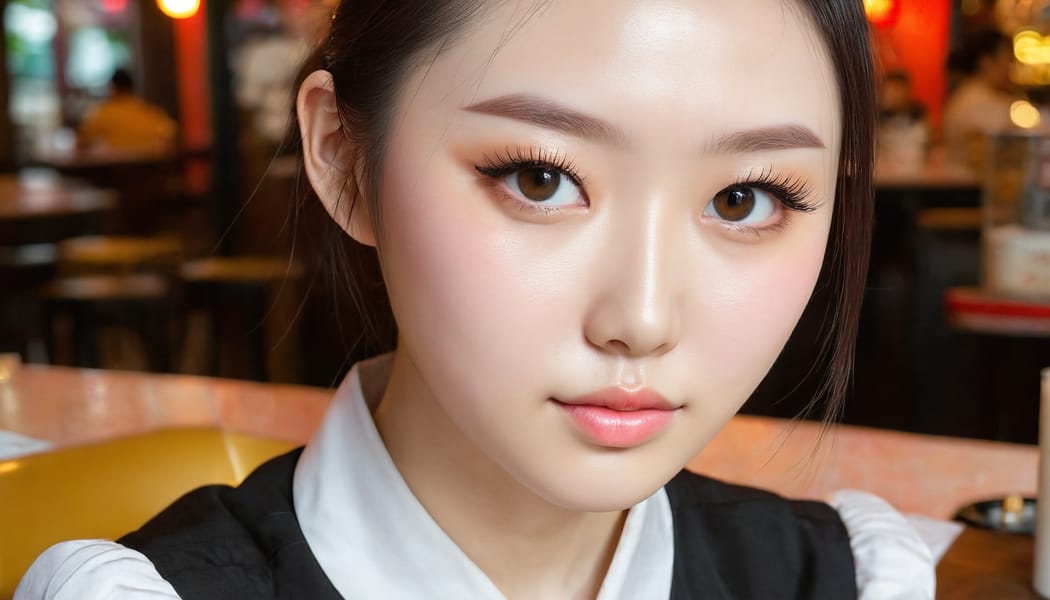 Tags: 21872187, SDXL
{"3": {"inputs": {"seed": 189929405615064, "steps": 64, "cfg": 6.51, "sampler_name": "dpmpp_2m", "scheduler": "karras", "denoise": 1.0, "model": ["27", 0], "positive": ["6", 0], "negative": ["7", 0], "latent_image": ["5", 0]}, "class_type": "KSampler"}, "4": {"inputs": {"ckpt_name": "juggernautxl.safetensors"}, "class_type": "CheckpointLoaderSimple"}, "5": {"inputs": {"width": 1344, "height": 768, "batch_size": 1}, "class_type": "EmptyLatentImage"}, "6": {"inputs": {"text": "26 year old girl, (chinese:1.00), (beautiful eyes:0.97), (cute:1.07), (temptress:1.00), (pale skin:1.07), (seductive facial expression:1.02), (detailed face:0.97), (seductive pose:1.01), (double eyelids:1.08), (blush:1.00), (eyelashes:1.06), (idol:1.10), (on all fours:1.10), (spreading ass cheeks:1.03), (from behind:0.98), (backboob:0.98), (a waitress in uniform:1.05) working at a restaurant, (RAW:1.07), (textured skin:1.05), (detailed skin:1.03), (soft lighting:1.07), (film:1.06), (natural looking skin:1.00), (portra:1.02), (candid cinema:1.06), (skin fuzz:1.03)", "clip": ["27", 1]}, "class_type": "CLIPTextEncode"}, "7": {"inputs": {"text": "(twisted:1.12), (watermark:1.08), (bad hands:1.11), (worst quality:1.08), (low resolution:1.10), (open mouth:1.08), (distorted:1.14)", "clip": ["27", 1]}, "class_type": "CLIPTextEncode"}, "8": {"inputs": {"samples": ["3", 0], "vae": ["4", 2]}, "class_type": "VAEDecode"}, "25": {"inputs": {"lora_name": "nudify_xl.safetensors", "strength_model": 0.24, "strength_clip": 0.22, "model": ["4", 0], "clip": ["4", 1]}, "class_type": "LoraLoader"}, "26": {"inputs": {"lora_name": "shirtlift_SDXL_v2.safetensors", "strength_model": 0.09, "strength_clip": 0.02, "model": ["25", 0], "clip": ["25", 1]}, "class_type": "LoraLoader"}, "27": {"inputs": {"lora_name": "PerfectEyesXL.safetensors", "strength_model": 0.14, "strength_clip": 0.09, "model": ["26", 0], "clip": ["26", 1]}, "class_type": "LoraLoader"}, "30": {"inputs": {"model_name": "4x_NMKD-Superscale-SP_178000_G.pth"}, "class_type": "UpscaleModelLoader"}, "31": {"inputs": {"upscale_model": ["30", 0], "image": ["8", 0]}, "class_type": "ImageUpscaleWithModel"}, "32": {"inputs": {"upscale_method": "lanczos", "scale_by": 0.5, "image": ["31", 0]}, "class_type": "ImageScaleBy"}, "33": {"inputs": {"pixels": ["32", 0], "vae": ["4", 2]}, "class_type": "VAEEncode"}, "34": {"inputs": {"seed": 189929405615064, "steps": 64, "cfg": 6.51, "sampler_name": "dpmpp_2m", "scheduler": "karras", "denoise": 0.3, "model": ["27", 0], "positive": ["6", 0], "negative": ["7", 0], "latent_image": ["33", 0]}, "class_type": "KSampler"}, "36": {"inputs": {"samples": ["34", 0], "vae": ["4", 2]}, "class_type": "VAEDecode"}, "39": {"inputs": {"filename_prefix": "comfyapi-1735160761300", "images": ["36", 0]}, "class_type": "SaveImage"}}