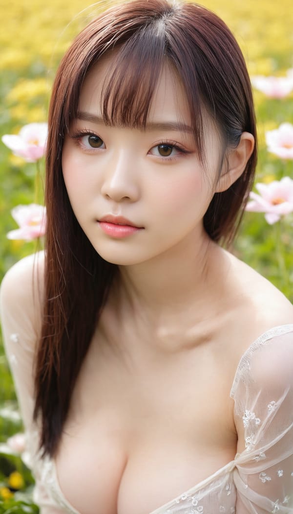 Tags: 21872187, SDXL
{"3": {"inputs": {"seed": 262997416029242, "steps": 32, "cfg": 5.83, "sampler_name": "dpmpp_2m", "scheduler": "karras", "denoise": 1.0, "model": ["27", 0], "positive": ["6", 0], "negative": ["7", 0], "latent_image": ["5", 0]}, "class_type": "KSampler"}, "4": {"inputs": {"ckpt_name": "juggernautxl.safetensors"}, "class_type": "CheckpointLoaderSimple"}, "5": {"inputs": {"width": 768, "height": 1344, "batch_size": 1}, "class_type": "EmptyLatentImage"}, "6": {"inputs": {"text": "19 year old girl, (taiwanese:0.97), (detailed face:1.08), (double eyelids:1.10), (cute:1.09), (idol:1.09), (eyelashes:1.14), (beautiful eyes:1.05), (pale skin:1.05), (temptress:1.05), (seductive pose:1.12), (blush:1.00), (slim:0.97), (seductive facial expression:1.06), (in a seductive pose:1.10), (large perky breasts:1.01), (cleavage:1.10), (thigh gap:1.06), wearing (translucent clothes:1.10) on a flower field, (film:1.05), (natural looking skin:1.05), (portra:1.00), (soft lighting:1.00), (candid cinema:1.07), (detailed skin:1.05), (RAW:1.01), (skin fuzz:1.03), (textured skin:1.00)", "clip": ["27", 1]}, "class_type": "CLIPTextEncode"}, "7": {"inputs": {"text": "(twisted:1.10), (open mouth:1.06), (low resolution:1.05), (watermark:1.13), (worst quality:1.06), (bad hands:1.09), (distorted:1.14)", "clip": ["27", 1]}, "class_type": "CLIPTextEncode"}, "8": {"inputs": {"samples": ["3", 0], "vae": ["4", 2]}, "class_type": "VAEDecode"}, "25": {"inputs": {"lora_name": "nudify_xl.safetensors", "strength_model": 0.03, "strength_clip": 0.01, "model": ["4", 0], "clip": ["4", 1]}, "class_type": "LoraLoader"}, "26": {"inputs": {"lora_name": "shirtlift_SDXL_v2.safetensors", "strength_model": 0.09, "strength_clip": 0.01, "model": ["25", 0], "clip": ["25", 1]}, "class_type": "LoraLoader"}, "27": {"inputs": {"lora_name": "PerfectEyesXL.safetensors", "strength_model": 0.15, "strength_clip": 0.1, "model": ["26", 0], "clip": ["26", 1]}, "class_type": "LoraLoader"}, "30": {"inputs": {"model_name": "4x_NMKD-Superscale-SP_178000_G.pth"}, "class_type": "UpscaleModelLoader"}, "31": {"inputs": {"upscale_model": ["30", 0], "image": ["8", 0]}, "class_type": "ImageUpscaleWithModel"}, "32": {"inputs": {"upscale_method": "lanczos", "scale_by": 0.5, "image": ["31", 0]}, "class_type": "ImageScaleBy"}, "33": {"inputs": {"pixels": ["32", 0], "vae": ["4", 2]}, "class_type": "VAEEncode"}, "34": {"inputs": {"seed": 262997416029242, "steps": 32, "cfg": 5.83, "sampler_name": "dpmpp_2m", "scheduler": "karras", "denoise": 0.3, "model": ["27", 0], "positive": ["6", 0], "negative": ["7", 0], "latent_image": ["33", 0]}, "class_type": "KSampler"}, "36": {"inputs": {"samples": ["34", 0], "vae": ["4", 2]}, "class_type": "VAEDecode"}, "39": {"inputs": {"filename_prefix": "comfyapi-1714195001639", "images": ["36", 0]}, "class_type": "SaveImage"}}