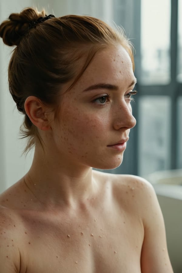 Tags: undefined
professional cinematic photo, (2b:0.1) , lace, detailed natural skin and blemishes, close-up, face focus, 35mm photograph, professional, 4k, highly detailed, (freckles:0.3), bare breasts, (topless:1.8), (small perky breasts:1.7), ponytail,
Negative prompt: (eyes),drawing, painting, crayon, sketch, graphite, impressionist, noisy, blurry, soft, deformed, ugly, (worst quality, low quality, normal quality, lowres, low details, oversaturated, undersaturated, overexposed, underexposed, grayscale, bw, bad photo, bad photography, bad art:1.4), (watermark, signature, text font, username, error, logo, words, letters, digits, autograph, trademark, name:1.2), (blur, blurry, grainy), morbid, ugly, asymmetrical, mutated malformed, mutilated, poorly lit, bad shadow, draft, cropped, out of frame, cut off, censored, jpeg artifacts, out of focus, glitch, duplicate, (airbrushed, cartoon, anime, semi-realistic, cgi, render, blender, digital art, manga, amateur:1.3), (3D ,3D Game, 3D Game Scene, 3D Character:1.1), (bad hands, bad anatomy, bad body, bad face, bad teeth, bad arms, bad legs, deformities:1.3)
Steps: 40, Sampler: DPM++ 2M, CFG scale: 7, Seed: 1288801959, Size: 768x1152, Model hash: aeb7e9e689, Model: juggernautXL_v8Rundiffusion, Denoising strength: 0.35, Hires upscale: 1.25, Hires upscaler: R-ESRGAN 4x+, Version: v1.7.0