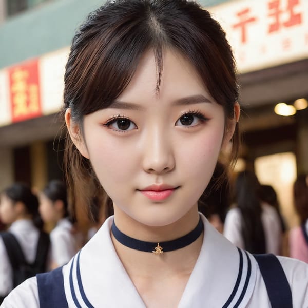 Tags: 21872187, SDXL
{"3": {"inputs": {"seed": 811127624386167, "steps": 64, "cfg": 7.22, "sampler_name": "dpmpp_2m", "scheduler": "karras", "denoise": 1.0, "model": ["27", 0], "positive": ["6", 0], "negative": ["7", 0], "latent_image": ["5", 0]}, "class_type": "KSampler"}, "4": {"inputs": {"ckpt_name": "juggernautXL_v8Rundiffusion.safetensors"}, "class_type": "CheckpointLoaderSimple"}, "5": {"inputs": {"width": 1024, "height": 1024, "batch_size": 1}, "class_type": "EmptyLatentImage"}, "6": {"inputs": {"text": "22 year old girl, (korean:1.06), (chinese:0.97), (beautiful eyes:1.03), (blush:1.08), (cute:0.97), (detailed face:0.95), (eyelashes:1.12), (pale skin:1.01), (slim:0.96), (temptress:1.02), (double eyelids:1.02), (idol:0.95), (seductive facial expression:0.99), (seductive pose:1.09), (in a seductive pose:1.06), (large perky breasts:1.09), (cleavage:1.07), (thigh gap:0.95), (school uniform:1.08), choker, busy street, (film:1.07), (soft lighting:1.05), (RAW:1.04), (skin fuzz:1.00), (candid cinema:1.09), (portra:1.06), (detailed skin:1.06), (natural looking skin:1.02), (textured skin:1.03)", "clip": ["27", 1]}, "class_type": "CLIPTextEncode"}, "7": {"inputs": {"text": "(low resolution:1.08), (open mouth:1.13), (watermark:1.14), (bad hands:1.10), (distorted:1.10), (twisted:1.14), (worst quality:1.05)", "clip": ["27", 1]}, "class_type": "CLIPTextEncode"}, "8": {"inputs": {"samples": ["3", 0], "vae": ["4", 2]}, "class_type": "VAEDecode"}, "25": {"inputs": {"lora_name": "nudify_xl.safetensors", "strength_model": 0.15, "strength_clip": 0.08, "model": ["4", 0], "clip": ["4", 1]}, "class_type": "LoraLoader"}, "26": {"inputs": {"lora_name": "shirtlift_SDXL_v2.safetensors", "strength_model": 0.17, "strength_clip": 0.05, "model": ["25", 0], "clip": ["25", 1]}, "class_type": "LoraLoader"}, "27": {"inputs": {"lora_name": "PerfectEyesXL.safetensors", "strength_model": 0.0, "strength_clip": 0.01, "model": ["26", 0], "clip": ["26", 1]}, "class_type": "LoraLoader"}, "30": {"inputs": {"model_name": "4x_NMKD-Superscale-SP_178000_G.pth"}, "class_type": "UpscaleModelLoader"}, "31": {"inputs": {"upscale_model": ["30", 0], "image": ["8", 0]}, "class_type": "ImageUpscaleWithModel"}, "32": {"inputs": {"upscale_method": "lanczos", "scale_by": 0.5, "image": ["31", 0]}, "class_type": "ImageScaleBy"}, "33": {"inputs": {"pixels": ["32", 0], "vae": ["4", 2]}, "class_type": "VAEEncode"}, "34": {"inputs": {"seed": 811127624386167, "steps": 64, "cfg": 7.22, "sampler_name": "dpmpp_2m", "scheduler": "karras", "denoise": 0.3, "model": ["27", 0], "positive": ["6", 0], "negative": ["7", 0], "latent_image": ["33", 0]}, "class_type": "KSampler"}, "36": {"inputs": {"samples": ["34", 0], "vae": ["4", 2]}, "class_type": "VAEDecode"}, "39": {"inputs": {"filename_prefix": "comfyapi-1708150088541", "images": ["36", 0]}, "class_type": "SaveImage"}}