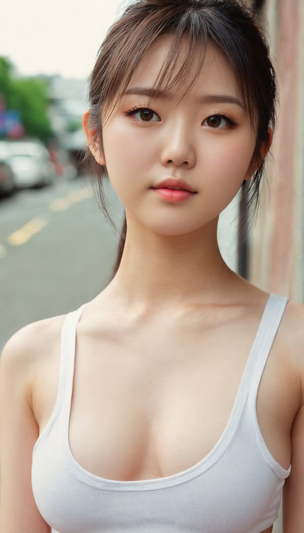 Tags: 21872187, SDXL
{"3": {"inputs": {"seed": 554978417317642, "steps": 64, "cfg": 5.11, "sampler_name": "dpmpp_2m", "scheduler": "karras", "denoise": 1.0, "model": ["27", 0], "positive": ["6", 0], "negative": ["7", 0], "latent_image": ["5", 0]}, "class_type": "KSampler"}, "4": {"inputs": {"ckpt_name": "juggernautxl.safetensors"}, "class_type": "CheckpointLoaderSimple"}, "5": {"inputs": {"width": 768, "height": 1344, "batch_size": 1}, "class_type": "EmptyLatentImage"}, "6": {"inputs": {"text": "18 year old girl, (japanese:1.13), (chinese:0.96), (idol:1.00), (cute:1.12), (beautiful eyes:1.09), (detailed face:1.06), (temptress:1.10), (eyelashes:1.09), (double eyelids:1.10), (seductive pose:1.10), (sexy lips:1.06), (slim:0.96), (seductive facial expression:0.96), (pale skin:1.11), (blush:1.13), (on all fours:1.04), (spreading ass cheeks:1.03), (from behind:1.10), (backboob:1.03), (white tanktop:1.05), busy street, (film:1.02), (portra:1.04), (skin fuzz:1.00), (RAW:1.02), (textured skin:1.00), (detailed skin:1.04), (candid cinema:1.04), (natural looking skin:1.06), (soft lighting:1.06)", "clip": ["27", 1]}, "class_type": "CLIPTextEncode"}, "7": {"inputs": {"text": "(worst quality:1.05), (open mouth:1.05), (distorted:1.06), (twisted:1.08), (bad hands:1.09), (watermark:1.05), (low resolution:1.05)", "clip": ["27", 1]}, "class_type": "CLIPTextEncode"}, "8": {"inputs": {"samples": ["3", 0], "vae": ["4", 2]}, "class_type": "VAEDecode"}, "25": {"inputs": {"lora_name": "nudify_xl.safetensors", "strength_model": 0.34, "strength_clip": 0.04, "model": ["4", 0], "clip": ["4", 1]}, "class_type": "LoraLoader"}, "26": {"inputs": {"lora_name": "shirtlift_SDXL_v2.safetensors", "strength_model": 0.18, "strength_clip": 0.04, "model": ["25", 0], "clip": ["25", 1]}, "class_type": "LoraLoader"}, "27": {"inputs": {"lora_name": "PerfectEyesXL.safetensors", "strength_model": 0.07, "strength_clip": 0.14, "model": ["26", 0], "clip": ["26", 1]}, "class_type": "LoraLoader"}, "30": {"inputs": {"model_name": "4x_NMKD-Superscale-SP_178000_G.pth"}, "class_type": "UpscaleModelLoader"}, "31": {"inputs": {"upscale_model": ["30", 0], "image": ["8", 0]}, "class_type": "ImageUpscaleWithModel"}, "32": {"inputs": {"upscale_method": "lanczos", "scale_by": 0.5, "image": ["31", 0]}, "class_type": "ImageScaleBy"}, "33": {"inputs": {"pixels": ["32", 0], "vae": ["4", 2]}, "class_type": "VAEEncode"}, "34": {"inputs": {"seed": 554978417317642, "steps": 64, "cfg": 5.11, "sampler_name": "dpmpp_2m", "scheduler": "karras", "denoise": 0.3, "model": ["27", 0], "positive": ["6", 0], "negative": ["7", 0], "latent_image": ["33", 0]}, "class_type": "KSampler"}, "36": {"inputs": {"samples": ["34", 0], "vae": ["4", 2]}, "class_type": "VAEDecode"}, "39": {"inputs": {"filename_prefix": "comfyapi-1731528327161", "images": ["36", 0]}, "class_type": "SaveImage"}}