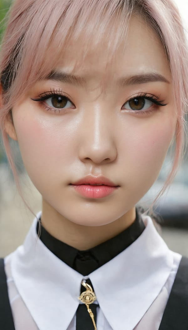 Tags: 21872187, SDXL
{"3": {"inputs": {"seed": 607736962601646, "steps": 64, "cfg": 5.94, "sampler_name": "dpmpp_2m", "scheduler": "karras", "denoise": 1.0, "model": ["27", 0], "positive": ["6", 0], "negative": ["7", 0], "latent_image": ["5", 0]}, "class_type": "KSampler"}, "4": {"inputs": {"ckpt_name": "juggernautxl.safetensors"}, "class_type": "CheckpointLoaderSimple"}, "5": {"inputs": {"width": 768, "height": 1344, "batch_size": 1}, "class_type": "EmptyLatentImage"}, "6": {"inputs": {"text": "23 year old girl, (korean:1.13), (ukrainian:0.96), (cute:1.13), (blush:1.13), (detailed face:1.01), (sexy lips:1.09), (beautiful eyes:1.13), (slim:1.00), (pale skin:1.07), (seductive facial expression:1.07), (temptress:0.95), (eyelashes:0.98), (double eyelids:1.08), (seductive pose:1.10), (in a seductive pose:1.12), (large perky breasts:1.03), (cleavage:1.08), (thigh gap:1.07), (school uniform:0.98), choker, busy street, (candid cinema:1.07), (detailed skin:1.04), (film:1.09), (skin fuzz:1.03), (natural looking skin:1.07), (textured skin:1.09), (RAW:1.09), (soft lighting:1.05), (portra:1.06)", "clip": ["27", 1]}, "class_type": "CLIPTextEncode"}, "7": {"inputs": {"text": "(bad hands:1.08), (worst quality:1.05), (open mouth:1.05), (twisted:1.10), (watermark:1.13), (distorted:1.12), (low resolution:1.11)", "clip": ["27", 1]}, "class_type": "CLIPTextEncode"}, "8": {"inputs": {"samples": ["3", 0], "vae": ["4", 2]}, "class_type": "VAEDecode"}, "25": {"inputs": {"lora_name": "nudify_xl.safetensors", "strength_model": 0.03, "strength_clip": 0.0, "model": ["4", 0], "clip": ["4", 1]}, "class_type": "LoraLoader"}, "26": {"inputs": {"lora_name": "shirtlift_SDXL_v2.safetensors", "strength_model": 0.02, "strength_clip": 0.11, "model": ["25", 0], "clip": ["25", 1]}, "class_type": "LoraLoader"}, "27": {"inputs": {"lora_name": "PerfectEyesXL.safetensors", "strength_model": 0.04, "strength_clip": 0.01, "model": ["26", 0], "clip": ["26", 1]}, "class_type": "LoraLoader"}, "30": {"inputs": {"model_name": "4x_NMKD-Superscale-SP_178000_G.pth"}, "class_type": "UpscaleModelLoader"}, "31": {"inputs": {"upscale_model": ["30", 0], "image": ["8", 0]}, "class_type": "ImageUpscaleWithModel"}, "32": {"inputs": {"upscale_method": "lanczos", "scale_by": 0.5, "image": ["31", 0]}, "class_type": "ImageScaleBy"}, "33": {"inputs": {"pixels": ["32", 0], "vae": ["4", 2]}, "class_type": "VAEEncode"}, "34": {"inputs": {"seed": 607736962601646, "steps": 64, "cfg": 5.94, "sampler_name": "dpmpp_2m", "scheduler": "karras", "denoise": 0.3, "model": ["27", 0], "positive": ["6", 0], "negative": ["7", 0], "latent_image": ["33", 0]}, "class_type": "KSampler"}, "36": {"inputs": {"samples": ["34", 0], "vae": ["4", 2]}, "class_type": "VAEDecode"}, "39": {"inputs": {"filename_prefix": "comfyapi-1733076933761", "images": ["36", 0]}, "class_type": "SaveImage"}}