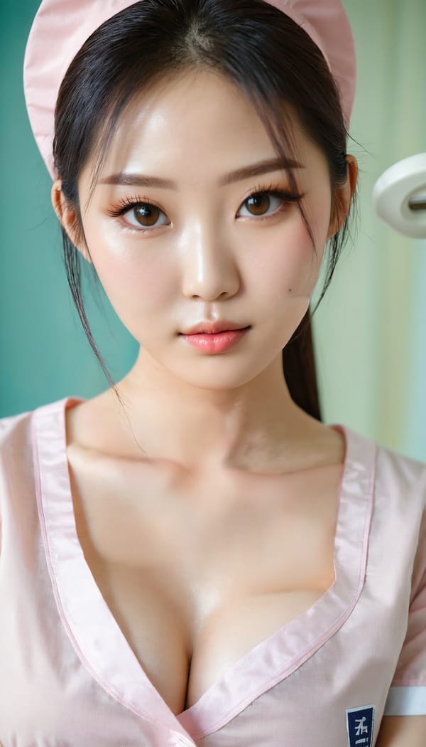 Tags: 21872187, SDXL
{"3": {"inputs": {"seed": 347300799318689, "steps": 64, "cfg": 7.9, "sampler_name": "dpmpp_2m", "scheduler": "karras", "denoise": 1.0, "model": ["27", 0], "positive": ["6", 0], "negative": ["7", 0], "latent_image": ["5", 0]}, "class_type": "KSampler"}, "4": {"inputs": {"ckpt_name": "juggernautxl.safetensors"}, "class_type": "CheckpointLoaderSimple"}, "5": {"inputs": {"width": 768, "height": 1344, "batch_size": 1}, "class_type": "EmptyLatentImage"}, "6": {"inputs": {"text": "28 year old girl, (chinese:1.09), (korean:1.08), (taiwanese:0.96), (beautiful eyes:1.02), (temptress:1.14), (blush:1.10), (cute:0.95), (seductive facial expression:0.96), (double eyelids:0.98), (eyelashes:1.14), (seductive pose:1.03), (idol:1.08), (pale skin:1.10), (detailed face:0.95), (slim:1.09), (sexy lips:0.97), (in a seductive pose:1.04), (large perky breasts:0.96), (cleavage:1.07), (thigh gap:1.00), (nurse in uniform:1.12) working in a hospital ward, (candid cinema:1.01), (detailed skin:1.00), (film:1.03), (skin fuzz:1.02), (natural looking skin:1.06), (textured skin:1.00), (portra:1.07), (soft lighting:1.07), (RAW:1.07)", "clip": ["27", 1]}, "class_type": "CLIPTextEncode"}, "7": {"inputs": {"text": "(low resolution:1.06), (bad hands:1.11), (twisted:1.09), (watermark:1.06), (open mouth:1.13), (worst quality:1.08), (distorted:1.12)", "clip": ["27", 1]}, "class_type": "CLIPTextEncode"}, "8": {"inputs": {"samples": ["3", 0], "vae": ["4", 2]}, "class_type": "VAEDecode"}, "25": {"inputs": {"lora_name": "nudify_xl.safetensors", "strength_model": 0.09, "strength_clip": 0.29, "model": ["4", 0], "clip": ["4", 1]}, "class_type": "LoraLoader"}, "26": {"inputs": {"lora_name": "shirtlift_SDXL_v2.safetensors", "strength_model": 0.07, "strength_clip": 0.05, "model": ["25", 0], "clip": ["25", 1]}, "class_type": "LoraLoader"}, "27": {"inputs": {"lora_name": "PerfectEyesXL.safetensors", "strength_model": 0.08, "strength_clip": 0.07, "model": ["26", 0], "clip": ["26", 1]}, "class_type": "LoraLoader"}, "30": {"inputs": {"model_name": "4x_NMKD-Superscale-SP_178000_G.pth"}, "class_type": "UpscaleModelLoader"}, "31": {"inputs": {"upscale_model": ["30", 0], "image": ["8", 0]}, "class_type": "ImageUpscaleWithModel"}, "32": {"inputs": {"upscale_method": "lanczos", "scale_by": 0.5, "image": ["31", 0]}, "class_type": "ImageScaleBy"}, "33": {"inputs": {"pixels": ["32", 0], "vae": ["4", 2]}, "class_type": "VAEEncode"}, "34": {"inputs": {"seed": 347300799318689, "steps": 64, "cfg": 7.9, "sampler_name": "dpmpp_2m", "scheduler": "karras", "denoise": 0.3, "model": ["27", 0], "positive": ["6", 0], "negative": ["7", 0], "latent_image": ["33", 0]}, "class_type": "KSampler"}, "36": {"inputs": {"samples": ["34", 0], "vae": ["4", 2]}, "class_type": "VAEDecode"}, "39": {"inputs": {"filename_prefix": "comfyapi-1716395327468", "images": ["36", 0]}, "class_type": "SaveImage"}}