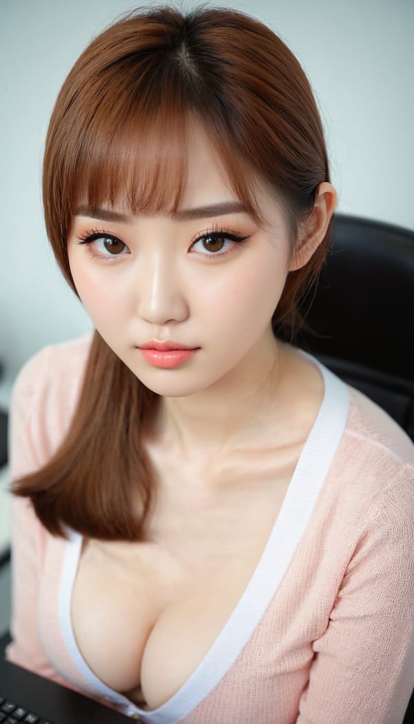 Tags: 21872187, SDXL
{"3": {"inputs": {"seed": 290505729232135, "steps": 64, "cfg": 7.91, "sampler_name": "dpmpp_2m", "scheduler": "karras", "denoise": 1.0, "model": ["27", 0], "positive": ["6", 0], "negative": ["7", 0], "latent_image": ["5", 0]}, "class_type": "KSampler"}, "4": {"inputs": {"ckpt_name": "juggernautxl.safetensors"}, "class_type": "CheckpointLoaderSimple"}, "5": {"inputs": {"width": 768, "height": 1344, "batch_size": 1}, "class_type": "EmptyLatentImage"}, "6": {"inputs": {"text": "21 year old girl, (korean:1.03), (ukrainian:1.06), (russian:1.06), (blush:1.14), (seductive facial expression:1.13), (eyelashes:1.13), (idol:1.10), (beautiful eyes:1.07), (seductive pose:1.12), (slim:1.02), (double eyelids:1.05), (cute:1.11), (pale skin:1.13), (temptress:0.95), (detailed face:1.06), (sexy lips:1.14), (in a seductive pose:1.12), (large perky breasts:1.03), (cleavage:1.05), (thigh gap:0.98), (an office lady:1.11), (film:1.09), (textured skin:1.07), (skin fuzz:1.06), (candid cinema:1.02), (detailed skin:1.02), (RAW:1.01), (soft lighting:1.02), (portra:1.06), (natural looking skin:1.00)", "clip": ["27", 1]}, "class_type": "CLIPTextEncode"}, "7": {"inputs": {"text": "(twisted:1.09), (low resolution:1.08), (open mouth:1.06), (watermark:1.07), (worst quality:1.05), (distorted:1.12), (bad hands:1.10)", "clip": ["27", 1]}, "class_type": "CLIPTextEncode"}, "8": {"inputs": {"samples": ["3", 0], "vae": ["4", 2]}, "class_type": "VAEDecode"}, "25": {"inputs": {"lora_name": "nudify_xl.safetensors", "strength_model": 0.04, "strength_clip": 0.12, "model": ["4", 0], "clip": ["4", 1]}, "class_type": "LoraLoader"}, "26": {"inputs": {"lora_name": "shirtlift_SDXL_v2.safetensors", "strength_model": 0.01, "strength_clip": 0.08, "model": ["25", 0], "clip": ["25", 1]}, "class_type": "LoraLoader"}, "27": {"inputs": {"lora_name": "PerfectEyesXL.safetensors", "strength_model": 0.17, "strength_clip": 0.07, "model": ["26", 0], "clip": ["26", 1]}, "class_type": "LoraLoader"}, "30": {"inputs": {"model_name": "4x_NMKD-Superscale-SP_178000_G.pth"}, "class_type": "UpscaleModelLoader"}, "31": {"inputs": {"upscale_model": ["30", 0], "image": ["8", 0]}, "class_type": "ImageUpscaleWithModel"}, "32": {"inputs": {"upscale_method": "lanczos", "scale_by": 0.5, "image": ["31", 0]}, "class_type": "ImageScaleBy"}, "33": {"inputs": {"pixels": ["32", 0], "vae": ["4", 2]}, "class_type": "VAEEncode"}, "34": {"inputs": {"seed": 290505729232135, "steps": 64, "cfg": 7.91, "sampler_name": "dpmpp_2m", "scheduler": "karras", "denoise": 0.3, "model": ["27", 0], "positive": ["6", 0], "negative": ["7", 0], "latent_image": ["33", 0]}, "class_type": "KSampler"}, "36": {"inputs": {"samples": ["34", 0], "vae": ["4", 2]}, "class_type": "VAEDecode"}, "39": {"inputs": {"filename_prefix": "comfyapi-1733952020218", "images": ["36", 0]}, "class_type": "SaveImage"}}