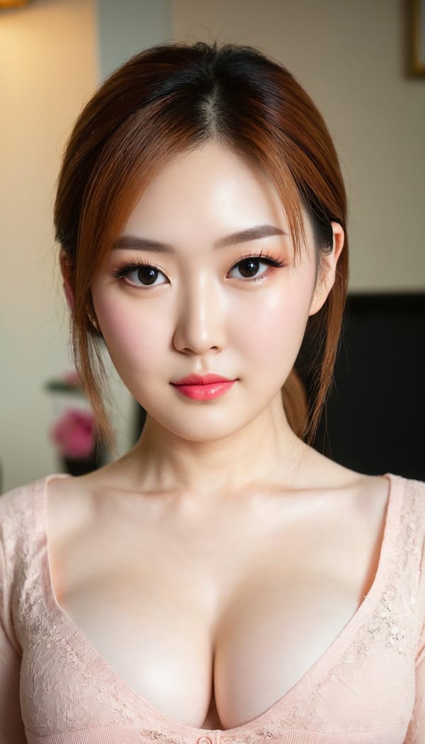 Tags: 21872187, SDXL
{"3": {"inputs": {"seed": 903056591888761, "steps": 64, "cfg": 7.52, "sampler_name": "dpmpp_2m", "scheduler": "karras", "denoise": 1.0, "model": ["27", 0], "positive": ["6", 0], "negative": ["7", 0], "latent_image": ["5", 0]}, "class_type": "KSampler"}, "4": {"inputs": {"ckpt_name": "juggernautXL_v8Rundiffusion.safetensors"}, "class_type": "CheckpointLoaderSimple"}, "5": {"inputs": {"width": 768, "height": 1344, "batch_size": 1}, "class_type": "EmptyLatentImage"}, "6": {"inputs": {"text": "26 year old girl, (taiwanese:0.97), (irish:1.01), (cute:0.97), (beautiful eyes:0.97), (pale skin:1.13), (double eyelids:1.04), (idol:1.09), (eyelashes:1.14), (sexy lips:1.04), (seductive pose:1.09), (blush:1.09), (detailed face:1.09), (slim:1.09), (seductive facial expression:0.97), (temptress:1.09), (in a seductive pose:1.05), (large perky breasts:1.02), (cleavage:1.14), (thigh gap:1.10), (an office lady:1.10), (film:1.06), (skin fuzz:1.05), (textured skin:1.00), (soft lighting:1.03), (RAW:1.04), (detailed skin:1.07), (candid cinema:1.01), (portra:1.01), (natural looking skin:1.05)", "clip": ["27", 1]}, "class_type": "CLIPTextEncode"}, "7": {"inputs": {"text": "(watermark:1.07), (twisted:1.11), (distorted:1.06), (open mouth:1.13), (low resolution:1.11), (worst quality:1.12), (bad hands:1.13)", "clip": ["27", 1]}, "class_type": "CLIPTextEncode"}, "8": {"inputs": {"samples": ["3", 0], "vae": ["4", 2]}, "class_type": "VAEDecode"}, "25": {"inputs": {"lora_name": "nudify_xl.safetensors", "strength_model": 0.08, "strength_clip": 0.0, "model": ["4", 0], "clip": ["4", 1]}, "class_type": "LoraLoader"}, "26": {"inputs": {"lora_name": "shirtlift_SDXL_v2.safetensors", "strength_model": 0.12, "strength_clip": 0.03, "model": ["25", 0], "clip": ["25", 1]}, "class_type": "LoraLoader"}, "27": {"inputs": {"lora_name": "PerfectEyesXL.safetensors", "strength_model": 0.18, "strength_clip": 0.16, "model": ["26", 0], "clip": ["26", 1]}, "class_type": "LoraLoader"}, "30": {"inputs": {"model_name": "4x_NMKD-Superscale-SP_178000_G.pth"}, "class_type": "UpscaleModelLoader"}, "31": {"inputs": {"upscale_model": ["30", 0], "image": ["8", 0]}, "class_type": "ImageUpscaleWithModel"}, "32": {"inputs": {"upscale_method": "lanczos", "scale_by": 0.5, "image": ["31", 0]}, "class_type": "ImageScaleBy"}, "33": {"inputs": {"pixels": ["32", 0], "vae": ["4", 2]}, "class_type": "VAEEncode"}, "34": {"inputs": {"seed": 903056591888761, "steps": 64, "cfg": 7.52, "sampler_name": "dpmpp_2m", "scheduler": "karras", "denoise": 0.3, "model": ["27", 0], "positive": ["6", 0], "negative": ["7", 0], "latent_image": ["33", 0]}, "class_type": "KSampler"}, "36": {"inputs": {"samples": ["34", 0], "vae": ["4", 2]}, "class_type": "VAEDecode"}, "39": {"inputs": {"filename_prefix": "comfyapi-1707386922195", "images": ["36", 0]}, "class_type": "SaveImage"}}