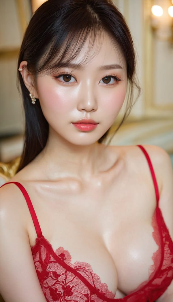 Tags: 21872187, SDXL
{"3": {"inputs": {"seed": 287859824786684, "steps": 32, "cfg": 6.82, "sampler_name": "dpmpp_2m", "scheduler": "karras", "denoise": 1.0, "model": ["27", 0], "positive": ["6", 0], "negative": ["7", 0], "latent_image": ["5", 0]}, "class_type": "KSampler"}, "4": {"inputs": {"ckpt_name": "juggernautxl.safetensors"}, "class_type": "CheckpointLoaderSimple"}, "5": {"inputs": {"width": 768, "height": 1344, "batch_size": 1}, "class_type": "EmptyLatentImage"}, "6": {"inputs": {"text": "27 year old girl, (ukrainian:1.01), (taiwanese:1.00), (korean:1.07), (pale skin:1.05), (cute:1.03), (seductive facial expression:1.04), (eyelashes:1.04), (beautiful eyes:1.10), (double eyelids:0.98), (blush:1.02), (idol:1.04), (slim:1.03), (sexy lips:1.04), (seductive pose:1.03), (detailed face:1.13), (temptress:0.96), (in a seductive pose:1.02), (large perky breasts:0.95), (cleavage:1.05), (thigh gap:1.04), (wearing a low-cut red dress:1.00) at a ballroom, (skin fuzz:1.02), (soft lighting:1.07), (film:1.03), (natural looking skin:1.07), (RAW:1.05), (detailed skin:1.03), (textured skin:1.03), (portra:1.00)", "clip": ["27", 1]}, "class_type": "CLIPTextEncode"}, "7": {"inputs": {"text": "(open mouth:1.10), (worst quality:1.13), (twisted:1.05), (distorted:1.05), (low resolution:1.08), (bad hands:1.06), (watermark:1.05)", "clip": ["27", 1]}, "class_type": "CLIPTextEncode"}, "8": {"inputs": {"samples": ["3", 0], "vae": ["4", 2]}, "class_type": "VAEDecode"}, "25": {"inputs": {"lora_name": "nudify_xl.safetensors", "strength_model": 0.04, "strength_clip": 0.27, "model": ["4", 0], "clip": ["4", 1]}, "class_type": "LoraLoader"}, "26": {"inputs": {"lora_name": "shirtlift_SDXL_v2.safetensors", "strength_model": 0.02, "strength_clip": 0.18, "model": ["25", 0], "clip": ["25", 1]}, "class_type": "LoraLoader"}, "27": {"inputs": {"lora_name": "PerfectEyesXL.safetensors", "strength_model": 0.0, "strength_clip": 0.06, "model": ["26", 0], "clip": ["26", 1]}, "class_type": "LoraLoader"}, "30": {"inputs": {"model_name": "4x_NMKD-Superscale-SP_178000_G.pth"}, "class_type": "UpscaleModelLoader"}, "31": {"inputs": {"upscale_model": ["30", 0], "image": ["8", 0]}, "class_type": "ImageUpscaleWithModel"}, "32": {"inputs": {"upscale_method": "lanczos", "scale_by": 0.5, "image": ["31", 0]}, "class_type": "ImageScaleBy"}, "33": {"inputs": {"pixels": ["32", 0], "vae": ["4", 2]}, "class_type": "VAEEncode"}, "34": {"inputs": {"seed": 287859824786684, "steps": 32, "cfg": 6.82, "sampler_name": "dpmpp_2m", "scheduler": "karras", "denoise": 0.3, "model": ["27", 0], "positive": ["6", 0], "negative": ["7", 0], "latent_image": ["33", 0]}, "class_type": "KSampler"}, "36": {"inputs": {"samples": ["34", 0], "vae": ["4", 2]}, "class_type": "VAEDecode"}, "39": {"inputs": {"filename_prefix": "comfyapi-1728213026349", "images": ["36", 0]}, "class_type": "SaveImage"}}