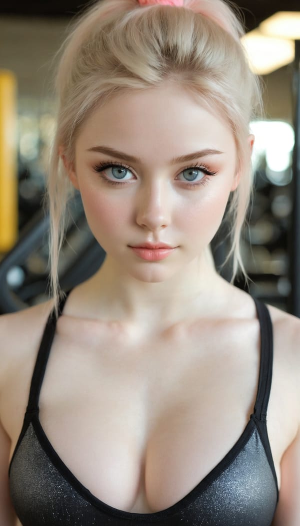 Tags: 21872187, SDXL
{"3": {"inputs": {"seed": 655252637792657, "steps": 64, "cfg": 7.03, "sampler_name": "dpmpp_2m", "scheduler": "karras", "denoise": 1.0, "model": ["27", 0], "positive": ["6", 0], "negative": ["7", 0], "latent_image": ["5", 0]}, "class_type": "KSampler"}, "4": {"inputs": {"ckpt_name": "juggernautxl.safetensors"}, "class_type": "CheckpointLoaderSimple"}, "5": {"inputs": {"width": 768, "height": 1344, "batch_size": 1}, "class_type": "EmptyLatentImage"}, "6": {"inputs": {"text": "18 year old girl, (beautiful eyes:1.12), (pale skin:1.02), (eyelashes:1.05), (slim:1.14), (detailed face:1.08), (cute:1.13), (blush:0.98), (seductive pose:1.12), (seductive facial expression:1.09), (temptress:1.10), (idol:0.97), (double eyelids:1.00), (sexy lips:1.02), (in a seductive pose:1.07), (large perky breasts:0.97), (cleavage:0.98), (thigh gap:1.01), (in skimpy gym outfit:0.96) at a gym, (film:1.02), (textured skin:1.02), (skin fuzz:1.03), (RAW:1.05), (natural looking skin:1.05), (detailed skin:1.01), (portra:1.03), (soft lighting:1.04), (candid cinema:1.04)", "clip": ["27", 1]}, "class_type": "CLIPTextEncode"}, "7": {"inputs": {"text": "(worst quality:1.12), (open mouth:1.07), (low resolution:1.06), (distorted:1.09), (bad hands:1.13), (twisted:1.06), (watermark:1.08)", "clip": ["27", 1]}, "class_type": "CLIPTextEncode"}, "8": {"inputs": {"samples": ["3", 0], "vae": ["4", 2]}, "class_type": "VAEDecode"}, "25": {"inputs": {"lora_name": "nudify_xl.safetensors", "strength_model": 0.01, "strength_clip": 0.26, "model": ["4", 0], "clip": ["4", 1]}, "class_type": "LoraLoader"}, "26": {"inputs": {"lora_name": "shirtlift_SDXL_v2.safetensors", "strength_model": 0.0, "strength_clip": 0.03, "model": ["25", 0], "clip": ["25", 1]}, "class_type": "LoraLoader"}, "27": {"inputs": {"lora_name": "PerfectEyesXL.safetensors", "strength_model": 0.09, "strength_clip": 0.01, "model": ["26", 0], "clip": ["26", 1]}, "class_type": "LoraLoader"}, "30": {"inputs": {"model_name": "4x_NMKD-Superscale-SP_178000_G.pth"}, "class_type": "UpscaleModelLoader"}, "31": {"inputs": {"upscale_model": ["30", 0], "image": ["8", 0]}, "class_type": "ImageUpscaleWithModel"}, "32": {"inputs": {"upscale_method": "lanczos", "scale_by": 0.5, "image": ["31", 0]}, "class_type": "ImageScaleBy"}, "33": {"inputs": {"pixels": ["32", 0], "vae": ["4", 2]}, "class_type": "VAEEncode"}, "34": {"inputs": {"seed": 655252637792657, "steps": 64, "cfg": 7.03, "sampler_name": "dpmpp_2m", "scheduler": "karras", "denoise": 0.3, "model": ["27", 0], "positive": ["6", 0], "negative": ["7", 0], "latent_image": ["33", 0]}, "class_type": "KSampler"}, "36": {"inputs": {"samples": ["34", 0], "vae": ["4", 2]}, "class_type": "VAEDecode"}, "39": {"inputs": {"filename_prefix": "comfyapi-1714278048555", "images": ["36", 0]}, "class_type": "SaveImage"}}