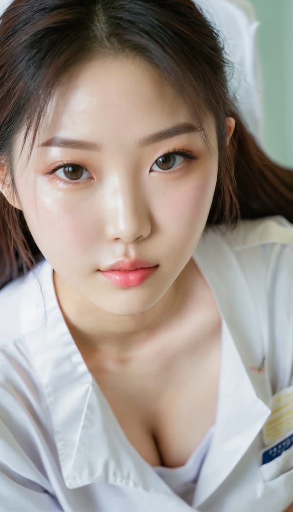 Tags: 21872187, SDXL
{"3": {"inputs": {"seed": 840591088587722, "steps": 64, "cfg": 6.78, "sampler_name": "dpmpp_2m", "scheduler": "karras", "denoise": 1.0, "model": ["27", 0], "positive": ["6", 0], "negative": ["7", 0], "latent_image": ["5", 0]}, "class_type": "KSampler"}, "4": {"inputs": {"ckpt_name": "juggernautxl.safetensors"}, "class_type": "CheckpointLoaderSimple"}, "5": {"inputs": {"width": 768, "height": 1344, "batch_size": 1}, "class_type": "EmptyLatentImage"}, "6": {"inputs": {"text": "23 year old girl, (korean:0.95), (taiwanese:1.10), (detailed face:0.98), (beautiful eyes:0.97), (idol:1.05), (blush:1.06), (pale skin:1.12), (seductive facial expression:1.08), (sexy lips:1.14), (cute:0.98), (temptress:1.11), (double eyelids:0.95), (seductive pose:1.09), (on all fours:1.08), (spreading ass cheeks:0.99), (from behind:1.07), (backboob:0.99), (nurse in uniform:1.05) working in a hospital ward, (soft lighting:1.07), (candid cinema:1.06), (detailed skin:1.05), (film:1.08), (portra:1.07), (RAW:1.01), (textured skin:1.05), (skin fuzz:1.04), (natural looking skin:1.09)", "clip": ["27", 1]}, "class_type": "CLIPTextEncode"}, "7": {"inputs": {"text": "(twisted:1.12), (open mouth:1.13), (worst quality:1.10), (low resolution:1.05), (distorted:1.14), (bad hands:1.12), (watermark:1.13)", "clip": ["27", 1]}, "class_type": "CLIPTextEncode"}, "8": {"inputs": {"samples": ["3", 0], "vae": ["4", 2]}, "class_type": "VAEDecode"}, "25": {"inputs": {"lora_name": "nudify_xl.safetensors", "strength_model": 0.12, "strength_clip": 0.36, "model": ["4", 0], "clip": ["4", 1]}, "class_type": "LoraLoader"}, "26": {"inputs": {"lora_name": "shirtlift_SDXL_v2.safetensors", "strength_model": 0.05, "strength_clip": 0.16, "model": ["25", 0], "clip": ["25", 1]}, "class_type": "LoraLoader"}, "27": {"inputs": {"lora_name": "PerfectEyesXL.safetensors", "strength_model": 0.13, "strength_clip": 0.15, "model": ["26", 0], "clip": ["26", 1]}, "class_type": "LoraLoader"}, "30": {"inputs": {"model_name": "4x_NMKD-Superscale-SP_178000_G.pth"}, "class_type": "UpscaleModelLoader"}, "31": {"inputs": {"upscale_model": ["30", 0], "image": ["8", 0]}, "class_type": "ImageUpscaleWithModel"}, "32": {"inputs": {"upscale_method": "lanczos", "scale_by": 0.5, "image": ["31", 0]}, "class_type": "ImageScaleBy"}, "33": {"inputs": {"pixels": ["32", 0], "vae": ["4", 2]}, "class_type": "VAEEncode"}, "34": {"inputs": {"seed": 840591088587722, "steps": 64, "cfg": 6.78, "sampler_name": "dpmpp_2m", "scheduler": "karras", "denoise": 0.3, "model": ["27", 0], "positive": ["6", 0], "negative": ["7", 0], "latent_image": ["33", 0]}, "class_type": "KSampler"}, "36": {"inputs": {"samples": ["34", 0], "vae": ["4", 2]}, "class_type": "VAEDecode"}, "39": {"inputs": {"filename_prefix": "comfyapi-1713554001018", "images": ["36", 0]}, "class_type": "SaveImage"}}