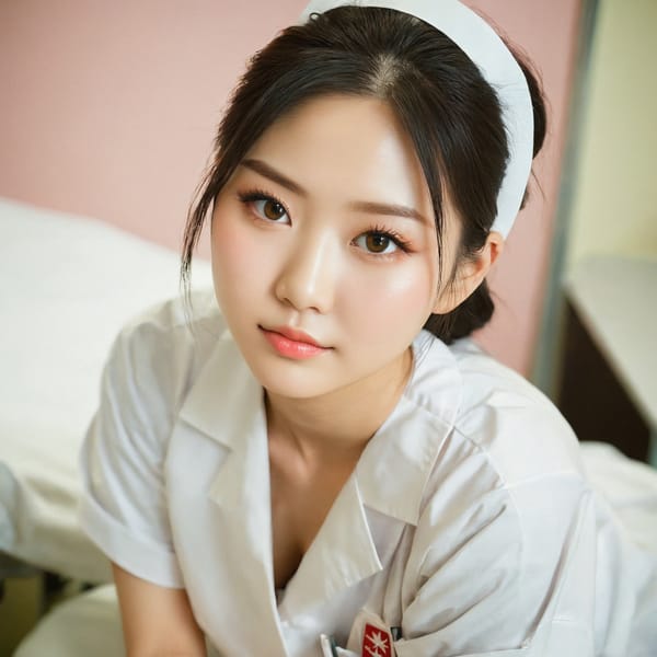 Tags: 21872187, SDXL
{"3": {"inputs": {"seed": 791148650805853, "steps": 64, "cfg": 5.6, "sampler_name": "dpmpp_2m", "scheduler": "karras", "denoise": 1.0, "model": ["27", 0], "positive": ["6", 0], "negative": ["7", 0], "latent_image": ["5", 0]}, "class_type": "KSampler"}, "4": {"inputs": {"ckpt_name": "juggernautxl.safetensors"}, "class_type": "CheckpointLoaderSimple"}, "5": {"inputs": {"width": 1024, "height": 1024, "batch_size": 1}, "class_type": "EmptyLatentImage"}, "6": {"inputs": {"text": "22 year old girl, (japanese:1.14), (double eyelids:1.13), (eyelashes:0.97), (blush:1.06), (beautiful eyes:1.03), (cute:1.13), (slim:1.00), (seductive facial expression:1.13), (detailed face:1.07), (pale skin:0.98), (temptress:1.09), (sexy lips:1.14), (seductive pose:1.12), (perky ass:1.11), (exposed ass:0.99), (looking back:0.98), (sexy ass:1.14), (thigh gap:1.00), (nurse in uniform:1.08) working in a hospital ward, (RAW:1.00), (skin fuzz:1.05), (portra:1.08), (candid cinema:1.08), (natural looking skin:1.05), (detailed skin:1.04), (film:1.01), (textured skin:1.00), (soft lighting:1.09)", "clip": ["27", 1]}, "class_type": "CLIPTextEncode"}, "7": {"inputs": {"text": "(watermark:1.13), (distorted:1.10), (open mouth:1.11), (worst quality:1.06), (twisted:1.12), (low resolution:1.14), (bad hands:1.13)", "clip": ["27", 1]}, "class_type": "CLIPTextEncode"}, "8": {"inputs": {"samples": ["3", 0], "vae": ["4", 2]}, "class_type": "VAEDecode"}, "25": {"inputs": {"lora_name": "nudify_xl.safetensors", "strength_model": 0.06, "strength_clip": 0.14, "model": ["4", 0], "clip": ["4", 1]}, "class_type": "LoraLoader"}, "26": {"inputs": {"lora_name": "shirtlift_SDXL_v2.safetensors", "strength_model": 0.07, "strength_clip": 0.1, "model": ["25", 0], "clip": ["25", 1]}, "class_type": "LoraLoader"}, "27": {"inputs": {"lora_name": "PerfectEyesXL.safetensors", "strength_model": 0.17, "strength_clip": 0.18, "model": ["26", 0], "clip": ["26", 1]}, "class_type": "LoraLoader"}, "30": {"inputs": {"model_name": "4x_NMKD-Superscale-SP_178000_G.pth"}, "class_type": "UpscaleModelLoader"}, "31": {"inputs": {"upscale_model": ["30", 0], "image": ["8", 0]}, "class_type": "ImageUpscaleWithModel"}, "32": {"inputs": {"upscale_method": "lanczos", "scale_by": 0.5, "image": ["31", 0]}, "class_type": "ImageScaleBy"}, "33": {"inputs": {"pixels": ["32", 0], "vae": ["4", 2]}, "class_type": "VAEEncode"}, "34": {"inputs": {"seed": 791148650805853, "steps": 64, "cfg": 5.6, "sampler_name": "dpmpp_2m", "scheduler": "karras", "denoise": 0.3, "model": ["27", 0], "positive": ["6", 0], "negative": ["7", 0], "latent_image": ["33", 0]}, "class_type": "KSampler"}, "36": {"inputs": {"samples": ["34", 0], "vae": ["4", 2]}, "class_type": "VAEDecode"}, "39": {"inputs": {"filename_prefix": "comfyapi-1724260257201", "images": ["36", 0]}, "class_type": "SaveImage"}}