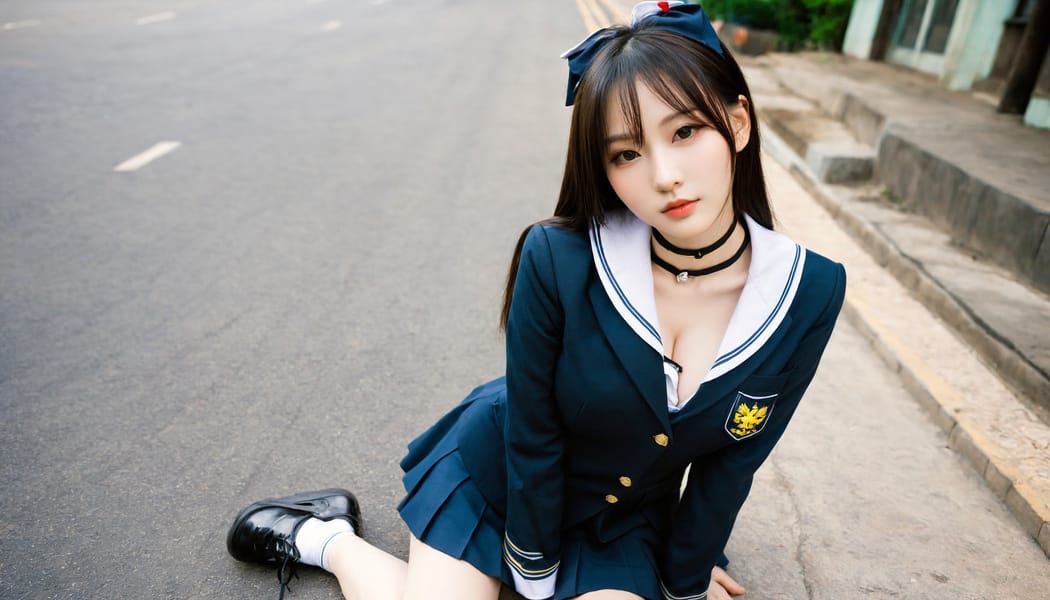 Tags: 21872187, SDXL
{"3": {"inputs": {"seed": 104540527086223, "steps": 64, "cfg": 7.69, "sampler_name": "dpmpp_2m", "scheduler": "karras", "denoise": 1.0, "model": ["27", 0], "positive": ["6", 0], "negative": ["7", 0], "latent_image": ["5", 0]}, "class_type": "KSampler"}, "4": {"inputs": {"ckpt_name": "helloworldxl.safetensors"}, "class_type": "CheckpointLoaderSimple"}, "5": {"inputs": {"width": 1344, "height": 768, "batch_size": 1}, "class_type": "EmptyLatentImage"}, "6": {"inputs": {"text": "24 year old girl, (taiwanese:1.01), (russian:1.09), (ukrainian:1.05), (korean:1.05), (pale skin:1.13), (seductive pose:1.07), (blush:0.95), (idol:1.03), (detailed face:0.97), (sexy lips:1.10), (beautiful eyes:0.99), (eyelashes:1.06), (slim:1.02), (double eyelids:1.09), (seductive facial expression:1.13), (cute:0.99), (temptress:1.06), (in a seductive pose:1.14), (large perky breasts:0.98), (cleavage:0.99), (thigh gap:1.01), (school uniform:1.11), choker, busy street, (candid cinema:1.08), (natural looking skin:1.05), (detailed skin:1.03), (portra:1.00), (film:1.01), (soft lighting:1.02), (textured skin:1.03), (skin fuzz:1.03), (RAW:1.01)", "clip": ["27", 1]}, "class_type": "CLIPTextEncode"}, "7": {"inputs": {"text": "(bad hands:1.05), (low resolution:1.09), (distorted:1.06), (worst quality:1.10), (open mouth:1.06), (twisted:1.05), (watermark:1.06)", "clip": ["27", 1]}, "class_type": "CLIPTextEncode"}, "8": {"inputs": {"samples": ["3", 0], "vae": ["4", 2]}, "class_type": "VAEDecode"}, "25": {"inputs": {"lora_name": "nudify_xl.safetensors", "strength_model": 0.29, "strength_clip": 0.18, "model": ["4", 0], "clip": ["4", 1]}, "class_type": "LoraLoader"}, "26": {"inputs": {"lora_name": "shirtlift_SDXL_v2.safetensors", "strength_model": 0.17, "strength_clip": 0.19, "model": ["25", 0], "clip": ["25", 1]}, "class_type": "LoraLoader"}, "27": {"inputs": {"lora_name": "PerfectEyesXL.safetensors", "strength_model": 0.15, "strength_clip": 0.08, "model": ["26", 0], "clip": ["26", 1]}, "class_type": "LoraLoader"}, "30": {"inputs": {"model_name": "4x_NMKD-Superscale-SP_178000_G.pth"}, "class_type": "UpscaleModelLoader"}, "31": {"inputs": {"upscale_model": ["30", 0], "image": ["8", 0]}, "class_type": "ImageUpscaleWithModel"}, "32": {"inputs": {"upscale_method": "lanczos", "scale_by": 0.5, "image": ["31", 0]}, "class_type": "ImageScaleBy"}, "33": {"inputs": {"pixels": ["32", 0], "vae": ["4", 2]}, "class_type": "VAEEncode"}, "34": {"inputs": {"seed": 104540527086223, "steps": 64, "cfg": 7.69, "sampler_name": "dpmpp_2m", "scheduler": "karras", "denoise": 0.3, "model": ["27", 0], "positive": ["6", 0], "negative": ["7", 0], "latent_image": ["33", 0]}, "class_type": "KSampler"}, "36": {"inputs": {"samples": ["34", 0], "vae": ["4", 2]}, "class_type": "VAEDecode"}, "39": {"inputs": {"filename_prefix": "comfyapi-1735735990384", "images": ["36", 0]}, "class_type": "SaveImage"}}