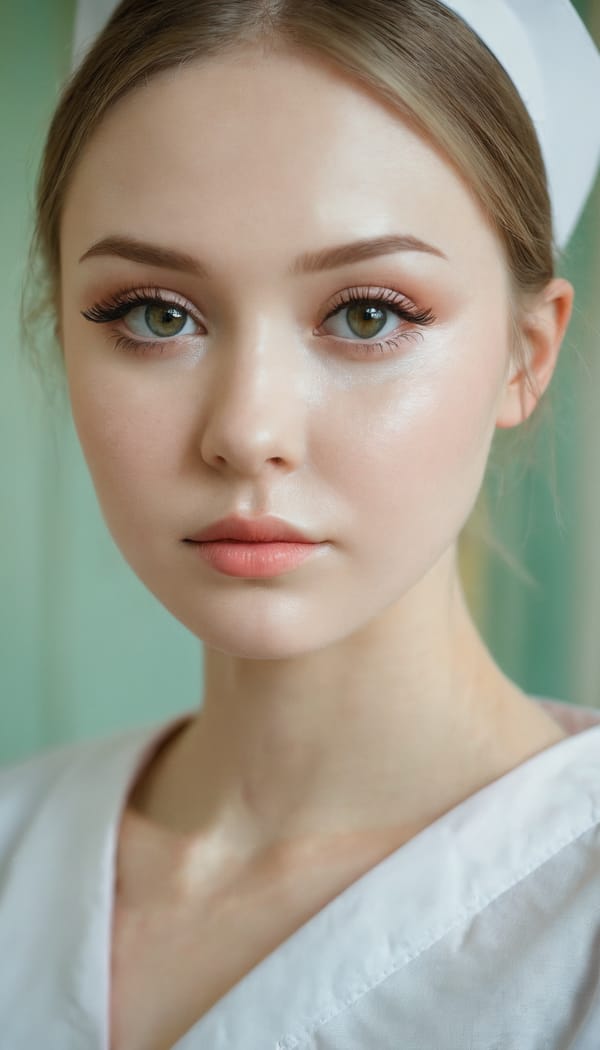 Tags: 21872187, SDXL
{"3": {"inputs": {"seed": 578034341431088, "steps": 32, "cfg": 5.87, "sampler_name": "dpmpp_2m", "scheduler": "karras", "denoise": 1.0, "model": ["27", 0], "positive": ["6", 0], "negative": ["7", 0], "latent_image": ["5", 0]}, "class_type": "KSampler"}, "4": {"inputs": {"ckpt_name": "juggernautxl.safetensors"}, "class_type": "CheckpointLoaderSimple"}, "5": {"inputs": {"width": 768, "height": 1344, "batch_size": 1}, "class_type": "EmptyLatentImage"}, "6": {"inputs": {"text": "23 year old girl, (ukrainian:0.98), (russian:1.06), (temptress:1.11), (eyelashes:1.05), (beautiful eyes:1.09), (slim:0.98), (pale skin:1.06), (cute:1.03), (idol:0.97), (seductive facial expression:1.02), (double eyelids:0.98), (blush:1.11), (sexy lips:0.95), (detailed face:1.12), (seductive pose:0.97), (in a seductive pose:0.95), (large perky breasts:1.01), (cleavage:1.07), (thigh gap:1.11), (nurse in uniform:1.13) working in a hospital ward, (candid cinema:1.01), (natural looking skin:1.07), (textured skin:1.02), (skin fuzz:1.07), (soft lighting:1.03), (portra:1.05), (RAW:1.00), (film:1.00), (detailed skin:1.09)", "clip": ["27", 1]}, "class_type": "CLIPTextEncode"}, "7": {"inputs": {"text": "(bad hands:1.06), (watermark:1.08), (distorted:1.06), (twisted:1.05), (open mouth:1.08), (low resolution:1.08), (worst quality:1.12)", "clip": ["27", 1]}, "class_type": "CLIPTextEncode"}, "8": {"inputs": {"samples": ["3", 0], "vae": ["4", 2]}, "class_type": "VAEDecode"}, "25": {"inputs": {"lora_name": "nudify_xl.safetensors", "strength_model": 0.24, "strength_clip": 0.08, "model": ["4", 0], "clip": ["4", 1]}, "class_type": "LoraLoader"}, "26": {"inputs": {"lora_name": "shirtlift_SDXL_v2.safetensors", "strength_model": 0.17, "strength_clip": 0.19, "model": ["25", 0], "clip": ["25", 1]}, "class_type": "LoraLoader"}, "27": {"inputs": {"lora_name": "PerfectEyesXL.safetensors", "strength_model": 0.04, "strength_clip": 0.14, "model": ["26", 0], "clip": ["26", 1]}, "class_type": "LoraLoader"}, "30": {"inputs": {"model_name": "4x_NMKD-Superscale-SP_178000_G.pth"}, "class_type": "UpscaleModelLoader"}, "31": {"inputs": {"upscale_model": ["30", 0], "image": ["8", 0]}, "class_type": "ImageUpscaleWithModel"}, "32": {"inputs": {"upscale_method": "lanczos", "scale_by": 0.5, "image": ["31", 0]}, "class_type": "ImageScaleBy"}, "33": {"inputs": {"pixels": ["32", 0], "vae": ["4", 2]}, "class_type": "VAEEncode"}, "34": {"inputs": {"seed": 578034341431088, "steps": 32, "cfg": 5.87, "sampler_name": "dpmpp_2m", "scheduler": "karras", "denoise": 0.3, "model": ["27", 0], "positive": ["6", 0], "negative": ["7", 0], "latent_image": ["33", 0]}, "class_type": "KSampler"}, "36": {"inputs": {"samples": ["34", 0], "vae": ["4", 2]}, "class_type": "VAEDecode"}, "39": {"inputs": {"filename_prefix": "comfyapi-1734257003314", "images": ["36", 0]}, "class_type": "SaveImage"}}