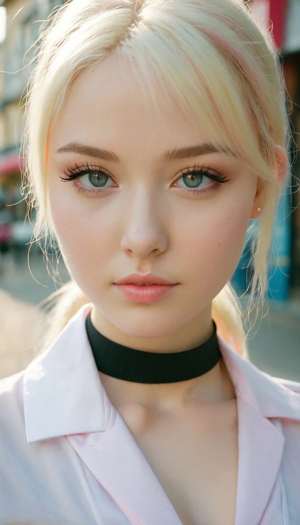 Tags: 21872187, SDXL
{"3": {"inputs": {"seed": 434866933778297, "steps": 32, "cfg": 7.4, "sampler_name": "dpmpp_2m", "scheduler": "karras", "denoise": 1.0, "model": ["27", 0], "positive": ["6", 0], "negative": ["7", 0], "latent_image": ["5", 0]}, "class_type": "KSampler"}, "4": {"inputs": {"ckpt_name": "juggernautxl.safetensors"}, "class_type": "CheckpointLoaderSimple"}, "5": {"inputs": {"width": 768, "height": 1344, "batch_size": 1}, "class_type": "EmptyLatentImage"}, "6": {"inputs": {"text": "23 year old girl, (ukrainian:1.08), (sexy lips:0.97), (beautiful eyes:1.01), (eyelashes:0.95), (double eyelids:1.01), (pale skin:1.05), (temptress:1.12), (blush:1.02), (cute:1.07), (seductive pose:1.09), (seductive facial expression:1.02), (idol:1.00), (in a seductive pose:1.14), (large perky breasts:1.01), (cleavage:1.09), (thigh gap:1.10), (school uniform:0.95), choker, busy street, (film:1.07), (candid cinema:1.06), (detailed skin:1.00), (textured skin:1.08), (skin fuzz:1.07), (natural looking skin:1.02), (soft lighting:1.04), (portra:1.00), (RAW:1.06)", "clip": ["27", 1]}, "class_type": "CLIPTextEncode"}, "7": {"inputs": {"text": "(bad hands:1.05), (distorted:1.08), (low resolution:1.14), (open mouth:1.10), (worst quality:1.09), (watermark:1.07), (twisted:1.06)", "clip": ["27", 1]}, "class_type": "CLIPTextEncode"}, "8": {"inputs": {"samples": ["3", 0], "vae": ["4", 2]}, "class_type": "VAEDecode"}, "25": {"inputs": {"lora_name": "nudify_xl.safetensors", "strength_model": 0.16, "strength_clip": 0.37, "model": ["4", 0], "clip": ["4", 1]}, "class_type": "LoraLoader"}, "26": {"inputs": {"lora_name": "shirtlift_SDXL_v2.safetensors", "strength_model": 0.06, "strength_clip": 0.11, "model": ["25", 0], "clip": ["25", 1]}, "class_type": "LoraLoader"}, "27": {"inputs": {"lora_name": "PerfectEyesXL.safetensors", "strength_model": 0.02, "strength_clip": 0.0, "model": ["26", 0], "clip": ["26", 1]}, "class_type": "LoraLoader"}, "30": {"inputs": {"model_name": "4x_NMKD-Superscale-SP_178000_G.pth"}, "class_type": "UpscaleModelLoader"}, "31": {"inputs": {"upscale_model": ["30", 0], "image": ["8", 0]}, "class_type": "ImageUpscaleWithModel"}, "32": {"inputs": {"upscale_method": "lanczos", "scale_by": 0.5, "image": ["31", 0]}, "class_type": "ImageScaleBy"}, "33": {"inputs": {"pixels": ["32", 0], "vae": ["4", 2]}, "class_type": "VAEEncode"}, "34": {"inputs": {"seed": 434866933778297, "steps": 32, "cfg": 7.4, "sampler_name": "dpmpp_2m", "scheduler": "karras", "denoise": 0.3, "model": ["27", 0], "positive": ["6", 0], "negative": ["7", 0], "latent_image": ["33", 0]}, "class_type": "KSampler"}, "36": {"inputs": {"samples": ["34", 0], "vae": ["4", 2]}, "class_type": "VAEDecode"}, "39": {"inputs": {"filename_prefix": "comfyapi-1713619553502", "images": ["36", 0]}, "class_type": "SaveImage"}}