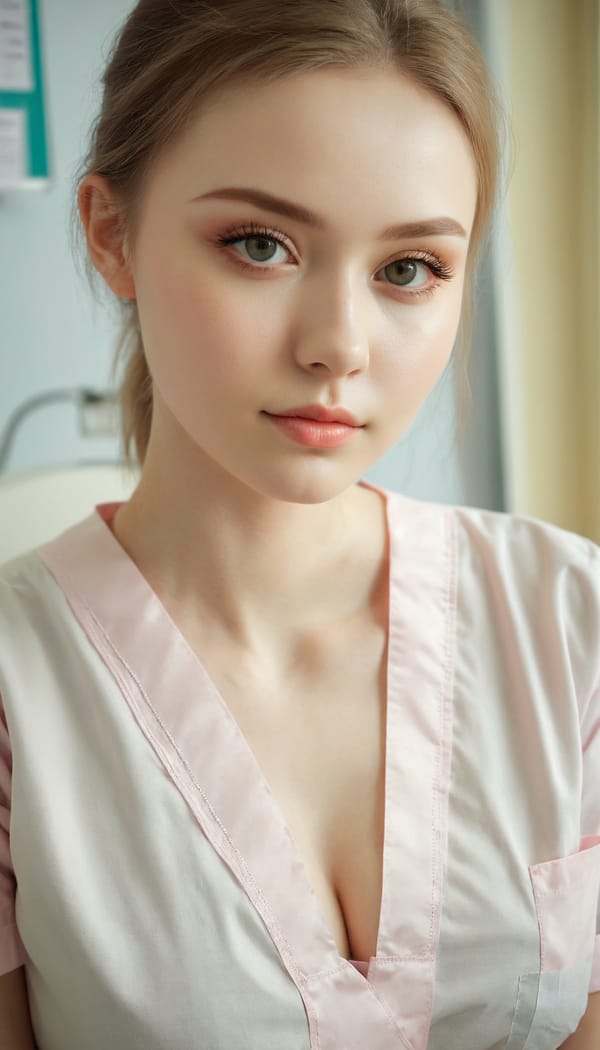 Tags: 21872187, SDXL
{"3": {"inputs": {"seed": 992210928589010, "steps": 32, "cfg": 6.69, "sampler_name": "dpmpp_2m", "scheduler": "karras", "denoise": 1.0, "model": ["27", 0], "positive": ["6", 0], "negative": ["7", 0], "latent_image": ["5", 0]}, "class_type": "KSampler"}, "4": {"inputs": {"ckpt_name": "juggernautxl.safetensors"}, "class_type": "CheckpointLoaderSimple"}, "5": {"inputs": {"width": 768, "height": 1344, "batch_size": 1}, "class_type": "EmptyLatentImage"}, "6": {"inputs": {"text": "23 year old girl, (ukrainian:1.07), (slim:1.10), (temptress:1.06), (eyelashes:1.04), (cute:1.04), (double eyelids:0.97), (seductive pose:1.03), (blush:1.06), (detailed face:1.14), (idol:1.06), (pale skin:1.10), (seductive facial expression:1.04), (sexy lips:1.09), (in a seductive pose:1.14), (large perky breasts:1.03), (cleavage:1.06), (thigh gap:1.00), (nurse in uniform:1.03) working in a hospital ward, (skin fuzz:1.07), (candid cinema:1.03), (film:1.09), (textured skin:1.09), (RAW:1.04), (detailed skin:1.07), (soft lighting:1.02), (natural looking skin:1.03), (portra:1.02)", "clip": ["27", 1]}, "class_type": "CLIPTextEncode"}, "7": {"inputs": {"text": "(open mouth:1.13), (low resolution:1.09), (watermark:1.10), (bad hands:1.06), (twisted:1.09), (distorted:1.10), (worst quality:1.13)", "clip": ["27", 1]}, "class_type": "CLIPTextEncode"}, "8": {"inputs": {"samples": ["3", 0], "vae": ["4", 2]}, "class_type": "VAEDecode"}, "25": {"inputs": {"lora_name": "nudify_xl.safetensors", "strength_model": 0.27, "strength_clip": 0.38, "model": ["4", 0], "clip": ["4", 1]}, "class_type": "LoraLoader"}, "26": {"inputs": {"lora_name": "shirtlift_SDXL_v2.safetensors", "strength_model": 0.0, "strength_clip": 0.04, "model": ["25", 0], "clip": ["25", 1]}, "class_type": "LoraLoader"}, "27": {"inputs": {"lora_name": "PerfectEyesXL.safetensors", "strength_model": 0.05, "strength_clip": 0.01, "model": ["26", 0], "clip": ["26", 1]}, "class_type": "LoraLoader"}, "30": {"inputs": {"model_name": "4x_NMKD-Superscale-SP_178000_G.pth"}, "class_type": "UpscaleModelLoader"}, "31": {"inputs": {"upscale_model": ["30", 0], "image": ["8", 0]}, "class_type": "ImageUpscaleWithModel"}, "32": {"inputs": {"upscale_method": "lanczos", "scale_by": 0.5, "image": ["31", 0]}, "class_type": "ImageScaleBy"}, "33": {"inputs": {"pixels": ["32", 0], "vae": ["4", 2]}, "class_type": "VAEEncode"}, "34": {"inputs": {"seed": 992210928589010, "steps": 32, "cfg": 6.69, "sampler_name": "dpmpp_2m", "scheduler": "karras", "denoise": 0.3, "model": ["27", 0], "positive": ["6", 0], "negative": ["7", 0], "latent_image": ["33", 0]}, "class_type": "KSampler"}, "36": {"inputs": {"samples": ["34", 0], "vae": ["4", 2]}, "class_type": "VAEDecode"}, "39": {"inputs": {"filename_prefix": "comfyapi-1713971944445", "images": ["36", 0]}, "class_type": "SaveImage"}}