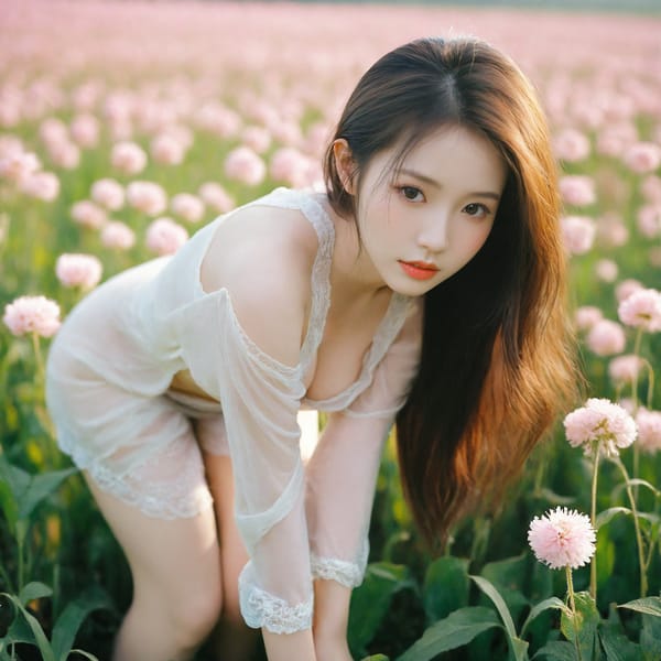 Tags: 21872187, SDXL
{"3": {"inputs": {"seed": 799977150690799, "steps": 64, "cfg": 5.75, "sampler_name": "dpmpp_2m", "scheduler": "karras", "denoise": 1.0, "model": ["27", 0], "positive": ["6", 0], "negative": ["7", 0], "latent_image": ["5", 0]}, "class_type": "KSampler"}, "4": {"inputs": {"ckpt_name": "leosamsHelloworldSDXL_helloworldSDXL32DPO.safetensors"}, "class_type": "CheckpointLoaderSimple"}, "5": {"inputs": {"width": 1024, "height": 1024, "batch_size": 1}, "class_type": "EmptyLatentImage"}, "6": {"inputs": {"text": "27 year old girl, (double eyelids:0.96), (cute:1.06), (slim:1.08), (seductive pose:0.98), (detailed face:1.13), (pale skin:0.96), (beautiful eyes:0.99), (idol:1.00), (eyelashes:1.00), (sexy lips:1.07), (seductive facial expression:1.04), (temptress:1.07), (blush:1.10), (on all fours:1.12), (spreading ass cheeks:0.97), (from behind:0.97), (backboob:1.05), wearing (translucent clothes:0.95) on a flower field, (soft lighting:1.02), (detailed skin:1.08), (candid cinema:1.01), (portra:1.08), (film:1.05), (RAW:1.02), (textured skin:1.09), (natural looking skin:1.00), (skin fuzz:1.04)", "clip": ["27", 1]}, "class_type": "CLIPTextEncode"}, "7": {"inputs": {"text": "(twisted:1.12), (open mouth:1.05), (low resolution:1.13), (worst quality:1.08), (distorted:1.14), (watermark:1.13), (bad hands:1.09)", "clip": ["27", 1]}, "class_type": "CLIPTextEncode"}, "8": {"inputs": {"samples": ["3", 0], "vae": ["4", 2]}, "class_type": "VAEDecode"}, "25": {"inputs": {"lora_name": "nudify_xl.safetensors", "strength_model": 0.28, "strength_clip": 0.32, "model": ["4", 0], "clip": ["4", 1]}, "class_type": "LoraLoader"}, "26": {"inputs": {"lora_name": "shirtlift_SDXL_v2.safetensors", "strength_model": 0.04, "strength_clip": 0.01, "model": ["25", 0], "clip": ["25", 1]}, "class_type": "LoraLoader"}, "27": {"inputs": {"lora_name": "PerfectEyesXL.safetensors", "strength_model": 0.07, "strength_clip": 0.06, "model": ["26", 0], "clip": ["26", 1]}, "class_type": "LoraLoader"}, "30": {"inputs": {"model_name": "4x_NMKD-Superscale-SP_178000_G.pth"}, "class_type": "UpscaleModelLoader"}, "31": {"inputs": {"upscale_model": ["30", 0], "image": ["8", 0]}, "class_type": "ImageUpscaleWithModel"}, "32": {"inputs": {"upscale_method": "lanczos", "scale_by": 0.5, "image": ["31", 0]}, "class_type": "ImageScaleBy"}, "33": {"inputs": {"pixels": ["32", 0], "vae": ["4", 2]}, "class_type": "VAEEncode"}, "34": {"inputs": {"seed": 799977150690799, "steps": 64, "cfg": 5.75, "sampler_name": "dpmpp_2m", "scheduler": "karras", "denoise": 0.3, "model": ["27", 0], "positive": ["6", 0], "negative": ["7", 0], "latent_image": ["33", 0]}, "class_type": "KSampler"}, "36": {"inputs": {"samples": ["34", 0], "vae": ["4", 2]}, "class_type": "VAEDecode"}, "39": {"inputs": {"filename_prefix": "comfyapi-1708040289520", "images": ["36", 0]}, "class_type": "SaveImage"}}