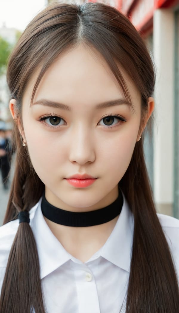 Tags: 21872187, SDXL
{"3": {"inputs": {"seed": 256939130697044, "steps": 64, "cfg": 5.4, "sampler_name": "dpmpp_2m", "scheduler": "karras", "denoise": 1.0, "model": ["27", 0], "positive": ["6", 0], "negative": ["7", 0], "latent_image": ["5", 0]}, "class_type": "KSampler"}, "4": {"inputs": {"ckpt_name": "juggernautXL_v8Rundiffusion.safetensors"}, "class_type": "CheckpointLoaderSimple"}, "5": {"inputs": {"width": 768, "height": 1344, "batch_size": 1}, "class_type": "EmptyLatentImage"}, "6": {"inputs": {"text": "20 year old girl, (russian:0.96), (ukrainian:1.01), (japanese:1.07), (double eyelids:1.10), (eyelashes:1.00), (slim:1.04), (seductive pose:1.10), (cute:1.03), (detailed face:1.00), (temptress:1.13), (seductive facial expression:1.05), (sexy lips:1.08), (pale skin:0.99), (idol:1.12), (beautiful eyes:1.03), (in a seductive pose:1.00), (large perky breasts:1.10), (cleavage:1.00), (thigh gap:0.95), (school uniform:1.09), choker, busy street, (candid cinema:1.01), (textured skin:1.07), (portra:1.05), (detailed skin:1.02), (soft lighting:1.06), (skin fuzz:1.03), (film:1.00), (RAW:1.05), (natural looking skin:1.01)", "clip": ["27", 1]}, "class_type": "CLIPTextEncode"}, "7": {"inputs": {"text": "(open mouth:1.11), (watermark:1.07), (low resolution:1.11), (distorted:1.06), (twisted:1.14), (worst quality:1.08), (bad hands:1.08)", "clip": ["27", 1]}, "class_type": "CLIPTextEncode"}, "8": {"inputs": {"samples": ["3", 0], "vae": ["4", 2]}, "class_type": "VAEDecode"}, "25": {"inputs": {"lora_name": "nudify_xl.safetensors", "strength_model": 0.14, "strength_clip": 0.0, "model": ["4", 0], "clip": ["4", 1]}, "class_type": "LoraLoader"}, "26": {"inputs": {"lora_name": "shirtlift_SDXL_v2.safetensors", "strength_model": 0.17, "strength_clip": 0.07, "model": ["25", 0], "clip": ["25", 1]}, "class_type": "LoraLoader"}, "27": {"inputs": {"lora_name": "PerfectEyesXL.safetensors", "strength_model": 0.16, "strength_clip": 0.19, "model": ["26", 0], "clip": ["26", 1]}, "class_type": "LoraLoader"}, "30": {"inputs": {"model_name": "4x_NMKD-Superscale-SP_178000_G.pth"}, "class_type": "UpscaleModelLoader"}, "31": {"inputs": {"upscale_model": ["30", 0], "image": ["8", 0]}, "class_type": "ImageUpscaleWithModel"}, "32": {"inputs": {"upscale_method": "lanczos", "scale_by": 0.5, "image": ["31", 0]}, "class_type": "ImageScaleBy"}, "33": {"inputs": {"pixels": ["32", 0], "vae": ["4", 2]}, "class_type": "VAEEncode"}, "34": {"inputs": {"seed": 256939130697044, "steps": 64, "cfg": 5.4, "sampler_name": "dpmpp_2m", "scheduler": "karras", "denoise": 0.3, "model": ["27", 0], "positive": ["6", 0], "negative": ["7", 0], "latent_image": ["33", 0]}, "class_type": "KSampler"}, "36": {"inputs": {"samples": ["34", 0], "vae": ["4", 2]}, "class_type": "VAEDecode"}, "39": {"inputs": {"filename_prefix": "comfyapi-1707552561748", "images": ["36", 0]}, "class_type": "SaveImage"}}