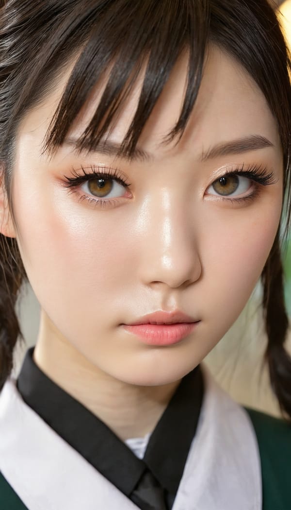 Tags: 21872187, SDXL
{"3": {"inputs": {"seed": 523468418706837, "steps": 32, "cfg": 7.71, "sampler_name": "dpmpp_2m", "scheduler": "karras", "denoise": 1.0, "model": ["27", 0], "positive": ["6", 0], "negative": ["7", 0], "latent_image": ["5", 0]}, "class_type": "KSampler"}, "4": {"inputs": {"ckpt_name": "juggernautxl.safetensors"}, "class_type": "CheckpointLoaderSimple"}, "5": {"inputs": {"width": 768, "height": 1344, "batch_size": 1}, "class_type": "EmptyLatentImage"}, "6": {"inputs": {"text": "21 year old girl, (irish:1.05), (japanese:1.14), (pale skin:0.96), (seductive facial expression:0.98), (detailed face:0.95), (sexy lips:1.02), (slim:1.02), (eyelashes:1.05), (beautiful eyes:1.12), (seductive pose:1.06), (idol:1.12), (cute:0.97), (double eyelids:0.98), (blush:1.04), (on all fours:0.99), (spreading ass cheeks:1.00), (from behind:0.95), (backboob:0.97), (school uniform:1.13), choker, busy street, (candid cinema:1.01), (detailed skin:1.00), (film:1.00), (natural looking skin:1.06), (textured skin:1.07), (RAW:1.07), (skin fuzz:1.03), (soft lighting:1.06), (portra:1.04)", "clip": ["27", 1]}, "class_type": "CLIPTextEncode"}, "7": {"inputs": {"text": "(watermark:1.05), (distorted:1.14), (worst quality:1.10), (open mouth:1.05), (low resolution:1.12), (bad hands:1.08)", "clip": ["27", 1]}, "class_type": "CLIPTextEncode"}, "8": {"inputs": {"samples": ["3", 0], "vae": ["4", 2]}, "class_type": "VAEDecode"}, "25": {"inputs": {"lora_name": "nudify_xl.safetensors", "strength_model": 0.06, "strength_clip": 0.0, "model": ["4", 0], "clip": ["4", 1]}, "class_type": "LoraLoader"}, "26": {"inputs": {"lora_name": "shirtlift_SDXL_v2.safetensors", "strength_model": 0.16, "strength_clip": 0.04, "model": ["25", 0], "clip": ["25", 1]}, "class_type": "LoraLoader"}, "27": {"inputs": {"lora_name": "PerfectEyesXL.safetensors", "strength_model": 0.18, "strength_clip": 0.06, "model": ["26", 0], "clip": ["26", 1]}, "class_type": "LoraLoader"}, "30": {"inputs": {"model_name": "4x_NMKD-Superscale-SP_178000_G.pth"}, "class_type": "UpscaleModelLoader"}, "31": {"inputs": {"upscale_model": ["30", 0], "image": ["8", 0]}, "class_type": "ImageUpscaleWithModel"}, "32": {"inputs": {"upscale_method": "lanczos", "scale_by": 0.5, "image": ["31", 0]}, "class_type": "ImageScaleBy"}, "33": {"inputs": {"pixels": ["32", 0], "vae": ["4", 2]}, "class_type": "VAEEncode"}, "34": {"inputs": {"seed": 523468418706837, "steps": 32, "cfg": 7.71, "sampler_name": "dpmpp_2m", "scheduler": "karras", "denoise": 0.3, "model": ["27", 0], "positive": ["6", 0], "negative": ["7", 0], "latent_image": ["33", 0]}, "class_type": "KSampler"}, "36": {"inputs": {"samples": ["34", 0], "vae": ["4", 2]}, "class_type": "VAEDecode"}, "39": {"inputs": {"filename_prefix": "comfyapi-1733837095329", "images": ["36", 0]}, "class_type": "SaveImage"}}