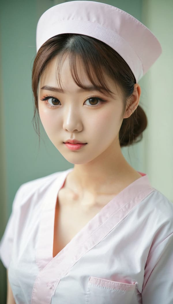 Tags: 21872187, SDXL
{"3": {"inputs": {"seed": 912326022671346, "steps": 32, "cfg": 6.48, "sampler_name": "dpmpp_2m", "scheduler": "karras", "denoise": 1.0, "model": ["27", 0], "positive": ["6", 0], "negative": ["7", 0], "latent_image": ["5", 0]}, "class_type": "KSampler"}, "4": {"inputs": {"ckpt_name": "juggernautxl.safetensors"}, "class_type": "CheckpointLoaderSimple"}, "5": {"inputs": {"width": 768, "height": 1344, "batch_size": 1}, "class_type": "EmptyLatentImage"}, "6": {"inputs": {"text": "20 year old girl, (korean:1.13), (japanese:1.13), (blush:0.99), (detailed face:1.05), (idol:1.07), (seductive pose:1.14), (eyelashes:1.03), (double eyelids:1.10), (seductive facial expression:1.02), (slim:0.95), (temptress:1.09), (beautiful eyes:1.09), (cute:1.08), (sexy lips:1.01), (pale skin:1.11), (in a seductive pose:1.04), (large perky breasts:0.96), (cleavage:1.06), (thigh gap:1.08), (nurse in uniform:1.05) working in a hospital ward, (soft lighting:1.07), (candid cinema:1.02), (textured skin:1.05), (natural looking skin:1.02), (portra:1.08), (detailed skin:1.00), (film:1.00), (RAW:1.01)", "clip": ["27", 1]}, "class_type": "CLIPTextEncode"}, "7": {"inputs": {"text": "(twisted:1.11), (worst quality:1.11), (low resolution:1.07), (open mouth:1.13), (distorted:1.11), (watermark:1.12), (bad hands:1.13)", "clip": ["27", 1]}, "class_type": "CLIPTextEncode"}, "8": {"inputs": {"samples": ["3", 0], "vae": ["4", 2]}, "class_type": "VAEDecode"}, "25": {"inputs": {"lora_name": "nudify_xl.safetensors", "strength_model": 0.26, "strength_clip": 0.33, "model": ["4", 0], "clip": ["4", 1]}, "class_type": "LoraLoader"}, "26": {"inputs": {"lora_name": "shirtlift_SDXL_v2.safetensors", "strength_model": 0.13, "strength_clip": 0.04, "model": ["25", 0], "clip": ["25", 1]}, "class_type": "LoraLoader"}, "27": {"inputs": {"lora_name": "PerfectEyesXL.safetensors", "strength_model": 0.18, "strength_clip": 0.17, "model": ["26", 0], "clip": ["26", 1]}, "class_type": "LoraLoader"}, "30": {"inputs": {"model_name": "4x_NMKD-Superscale-SP_178000_G.pth"}, "class_type": "UpscaleModelLoader"}, "31": {"inputs": {"upscale_model": ["30", 0], "image": ["8", 0]}, "class_type": "ImageUpscaleWithModel"}, "32": {"inputs": {"upscale_method": "lanczos", "scale_by": 0.5, "image": ["31", 0]}, "class_type": "ImageScaleBy"}, "33": {"inputs": {"pixels": ["32", 0], "vae": ["4", 2]}, "class_type": "VAEEncode"}, "34": {"inputs": {"seed": 912326022671346, "steps": 32, "cfg": 6.48, "sampler_name": "dpmpp_2m", "scheduler": "karras", "denoise": 0.3, "model": ["27", 0], "positive": ["6", 0], "negative": ["7", 0], "latent_image": ["33", 0]}, "class_type": "KSampler"}, "36": {"inputs": {"samples": ["34", 0], "vae": ["4", 2]}, "class_type": "VAEDecode"}, "39": {"inputs": {"filename_prefix": "comfyapi-1719026059388", "images": ["36", 0]}, "class_type": "SaveImage"}}