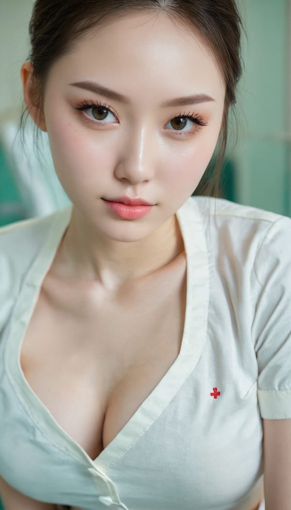 Tags: 21872187, SDXL
{"3": {"inputs": {"seed": 509596465183762, "steps": 64, "cfg": 5.64, "sampler_name": "dpmpp_2m", "scheduler": "karras", "denoise": 1.0, "model": ["27", 0], "positive": ["6", 0], "negative": ["7", 0], "latent_image": ["5", 0]}, "class_type": "KSampler"}, "4": {"inputs": {"ckpt_name": "juggernautxl.safetensors"}, "class_type": "CheckpointLoaderSimple"}, "5": {"inputs": {"width": 768, "height": 1344, "batch_size": 1}, "class_type": "EmptyLatentImage"}, "6": {"inputs": {"text": "22 year old girl, (russian:0.96), (ukrainian:1.06), (chinese:1.05), (beautiful eyes:0.97), (slim:1.13), (pale skin:1.13), (detailed face:1.11), (sexy lips:1.03), (idol:1.00), (double eyelids:0.97), (seductive facial expression:1.08), (seductive pose:1.11), (temptress:1.01), (cute:1.06), (blush:1.06), (eyelashes:1.14), (perky ass:0.99), (exposed ass:1.14), (looking back:0.97), (sexy ass:1.14), (thigh gap:1.13), (nurse in uniform:1.08) working in a hospital ward, (detailed skin:1.09), (portra:1.04), (textured skin:1.06), (skin fuzz:1.05), (natural looking skin:1.00), (film:1.00), (RAW:1.01), (soft lighting:1.00), (candid cinema:1.03)", "clip": ["27", 1]}, "class_type": "CLIPTextEncode"}, "7": {"inputs": {"text": "(low resolution:1.10), (twisted:1.14), (bad hands:1.06), (open mouth:1.08), (worst quality:1.13), (distorted:1.14), (watermark:1.06)", "clip": ["27", 1]}, "class_type": "CLIPTextEncode"}, "8": {"inputs": {"samples": ["3", 0], "vae": ["4", 2]}, "class_type": "VAEDecode"}, "25": {"inputs": {"lora_name": "nudify_xl.safetensors", "strength_model": 0.02, "strength_clip": 0.35, "model": ["4", 0], "clip": ["4", 1]}, "class_type": "LoraLoader"}, "26": {"inputs": {"lora_name": "shirtlift_SDXL_v2.safetensors", "strength_model": 0.17, "strength_clip": 0.08, "model": ["25", 0], "clip": ["25", 1]}, "class_type": "LoraLoader"}, "27": {"inputs": {"lora_name": "PerfectEyesXL.safetensors", "strength_model": 0.06, "strength_clip": 0.05, "model": ["26", 0], "clip": ["26", 1]}, "class_type": "LoraLoader"}, "30": {"inputs": {"model_name": "4x_NMKD-Superscale-SP_178000_G.pth"}, "class_type": "UpscaleModelLoader"}, "31": {"inputs": {"upscale_model": ["30", 0], "image": ["8", 0]}, "class_type": "ImageUpscaleWithModel"}, "32": {"inputs": {"upscale_method": "lanczos", "scale_by": 0.5, "image": ["31", 0]}, "class_type": "ImageScaleBy"}, "33": {"inputs": {"pixels": ["32", 0], "vae": ["4", 2]}, "class_type": "VAEEncode"}, "34": {"inputs": {"seed": 509596465183762, "steps": 64, "cfg": 5.64, "sampler_name": "dpmpp_2m", "scheduler": "karras", "denoise": 0.3, "model": ["27", 0], "positive": ["6", 0], "negative": ["7", 0], "latent_image": ["33", 0]}, "class_type": "KSampler"}, "36": {"inputs": {"samples": ["34", 0], "vae": ["4", 2]}, "class_type": "VAEDecode"}, "39": {"inputs": {"filename_prefix": "comfyapi-1728162660330", "images": ["36", 0]}, "class_type": "SaveImage"}}