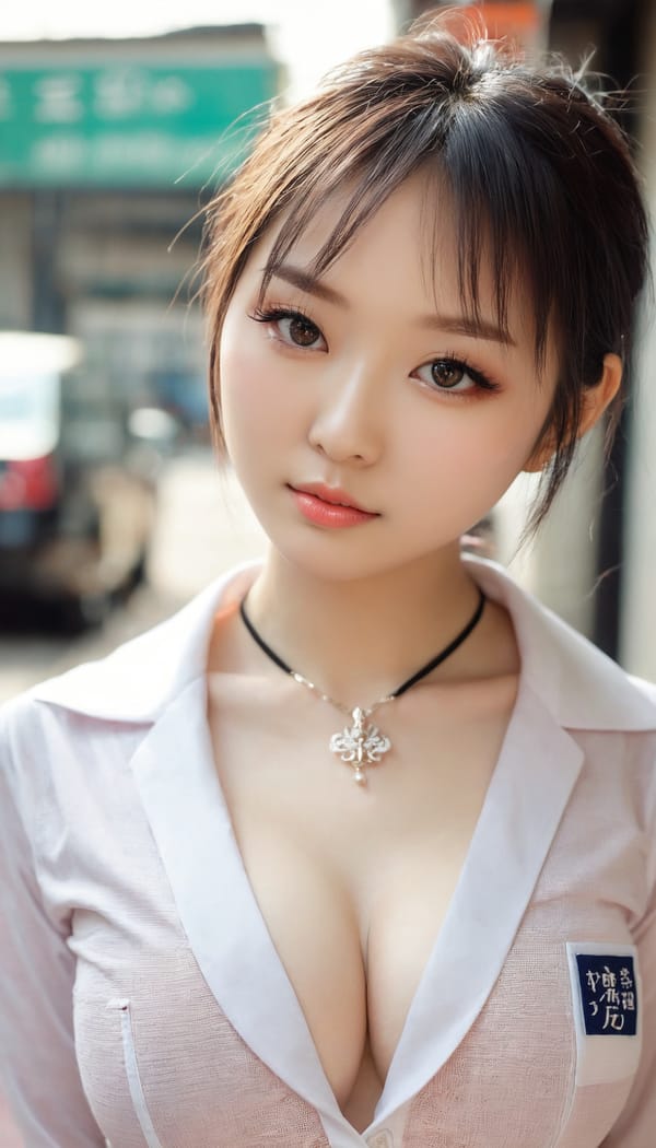 Tags: 21872187, SDXL
{"3": {"inputs": {"seed": 229590254383858, "steps": 64, "cfg": 6.13, "sampler_name": "dpmpp_2m", "scheduler": "karras", "denoise": 1.0, "model": ["27", 0], "positive": ["6", 0], "negative": ["7", 0], "latent_image": ["5", 0]}, "class_type": "KSampler"}, "4": {"inputs": {"ckpt_name": "juggernautxl.safetensors"}, "class_type": "CheckpointLoaderSimple"}, "5": {"inputs": {"width": 768, "height": 1344, "batch_size": 1}, "class_type": "EmptyLatentImage"}, "6": {"inputs": {"text": "23 year old girl, (taiwanese:0.98), (russian:1.09), (chinese:0.95), (seductive pose:0.99), (seductive facial expression:1.01), (beautiful eyes:1.12), (pale skin:1.11), (sexy lips:1.10), (cute:1.04), (idol:0.95), (blush:1.14), (detailed face:0.98), (double eyelids:1.05), (eyelashes:1.14), (temptress:1.06), (in a seductive pose:0.98), (large perky breasts:0.96), (cleavage:1.13), (thigh gap:1.02), (school uniform:1.05), choker, busy street, (textured skin:1.08), (portra:1.01), (skin fuzz:1.08), (film:1.00), (RAW:1.03), (detailed skin:1.06), (natural looking skin:1.02), (candid cinema:1.08), (soft lighting:1.05)", "clip": ["27", 1]}, "class_type": "CLIPTextEncode"}, "7": {"inputs": {"text": "(low resolution:1.06), (watermark:1.09), (distorted:1.10), (twisted:1.09), (open mouth:1.08), (bad hands:1.10), (worst quality:1.09)", "clip": ["27", 1]}, "class_type": "CLIPTextEncode"}, "8": {"inputs": {"samples": ["3", 0], "vae": ["4", 2]}, "class_type": "VAEDecode"}, "25": {"inputs": {"lora_name": "nudify_xl.safetensors", "strength_model": 0.11, "strength_clip": 0.39, "model": ["4", 0], "clip": ["4", 1]}, "class_type": "LoraLoader"}, "26": {"inputs": {"lora_name": "shirtlift_SDXL_v2.safetensors", "strength_model": 0.12, "strength_clip": 0.03, "model": ["25", 0], "clip": ["25", 1]}, "class_type": "LoraLoader"}, "27": {"inputs": {"lora_name": "PerfectEyesXL.safetensors", "strength_model": 0.15, "strength_clip": 0.06, "model": ["26", 0], "clip": ["26", 1]}, "class_type": "LoraLoader"}, "30": {"inputs": {"model_name": "4x_NMKD-Superscale-SP_178000_G.pth"}, "class_type": "UpscaleModelLoader"}, "31": {"inputs": {"upscale_model": ["30", 0], "image": ["8", 0]}, "class_type": "ImageUpscaleWithModel"}, "32": {"inputs": {"upscale_method": "lanczos", "scale_by": 0.5, "image": ["31", 0]}, "class_type": "ImageScaleBy"}, "33": {"inputs": {"pixels": ["32", 0], "vae": ["4", 2]}, "class_type": "VAEEncode"}, "34": {"inputs": {"seed": 229590254383858, "steps": 64, "cfg": 6.13, "sampler_name": "dpmpp_2m", "scheduler": "karras", "denoise": 0.3, "model": ["27", 0], "positive": ["6", 0], "negative": ["7", 0], "latent_image": ["33", 0]}, "class_type": "KSampler"}, "36": {"inputs": {"samples": ["34", 0], "vae": ["4", 2]}, "class_type": "VAEDecode"}, "39": {"inputs": {"filename_prefix": "comfyapi-1732209309277", "images": ["36", 0]}, "class_type": "SaveImage"}}