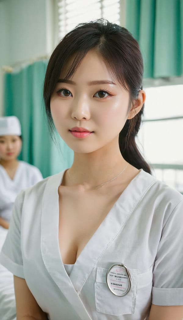 Tags: 21872187, SDXL
{"3": {"inputs": {"seed": 256641349654933, "steps": 32, "cfg": 5.49, "sampler_name": "dpmpp_2m", "scheduler": "karras", "denoise": 1.0, "model": ["27", 0], "positive": ["6", 0], "negative": ["7", 0], "latent_image": ["5", 0]}, "class_type": "KSampler"}, "4": {"inputs": {"ckpt_name": "juggernautxl.safetensors"}, "class_type": "CheckpointLoaderSimple"}, "5": {"inputs": {"width": 768, "height": 1344, "batch_size": 1}, "class_type": "EmptyLatentImage"}, "6": {"inputs": {"text": "22 year old girl, (taiwanese:1.07), (temptress:1.13), (idol:1.06), (detailed face:1.14), (seductive pose:0.97), (sexy lips:1.09), (cute:1.01), (double eyelids:0.96), (eyelashes:1.03), (slim:1.07), (blush:1.03), (seductive facial expression:1.11), (beautiful eyes:0.96), (pale skin:0.98), (on all fours:1.11), (spreading ass cheeks:0.96), (from behind:1.07), (backboob:0.99), (nurse in uniform:1.04) working in a hospital ward, (textured skin:1.04), (candid cinema:1.07), (natural looking skin:1.06), (RAW:1.01), (skin fuzz:1.04), (film:1.07), (detailed skin:1.05), (soft lighting:1.01), (portra:1.02)", "clip": ["27", 1]}, "class_type": "CLIPTextEncode"}, "7": {"inputs": {"text": "(open mouth:1.14), (bad hands:1.10), (twisted:1.10), (watermark:1.07), (worst quality:1.09), (distorted:1.06), (low resolution:1.13)", "clip": ["27", 1]}, "class_type": "CLIPTextEncode"}, "8": {"inputs": {"samples": ["3", 0], "vae": ["4", 2]}, "class_type": "VAEDecode"}, "25": {"inputs": {"lora_name": "nudify_xl.safetensors", "strength_model": 0.01, "strength_clip": 0.24, "model": ["4", 0], "clip": ["4", 1]}, "class_type": "LoraLoader"}, "26": {"inputs": {"lora_name": "shirtlift_SDXL_v2.safetensors", "strength_model": 0.16, "strength_clip": 0.03, "model": ["25", 0], "clip": ["25", 1]}, "class_type": "LoraLoader"}, "27": {"inputs": {"lora_name": "PerfectEyesXL.safetensors", "strength_model": 0.02, "strength_clip": 0.11, "model": ["26", 0], "clip": ["26", 1]}, "class_type": "LoraLoader"}, "30": {"inputs": {"model_name": "4x_NMKD-Superscale-SP_178000_G.pth"}, "class_type": "UpscaleModelLoader"}, "31": {"inputs": {"upscale_model": ["30", 0], "image": ["8", 0]}, "class_type": "ImageUpscaleWithModel"}, "32": {"inputs": {"upscale_method": "lanczos", "scale_by": 0.5, "image": ["31", 0]}, "class_type": "ImageScaleBy"}, "33": {"inputs": {"pixels": ["32", 0], "vae": ["4", 2]}, "class_type": "VAEEncode"}, "34": {"inputs": {"seed": 256641349654933, "steps": 32, "cfg": 5.49, "sampler_name": "dpmpp_2m", "scheduler": "karras", "denoise": 0.3, "model": ["27", 0], "positive": ["6", 0], "negative": ["7", 0], "latent_image": ["33", 0]}, "class_type": "KSampler"}, "36": {"inputs": {"samples": ["34", 0], "vae": ["4", 2]}, "class_type": "VAEDecode"}, "39": {"inputs": {"filename_prefix": "comfyapi-1725819645073", "images": ["36", 0]}, "class_type": "SaveImage"}}