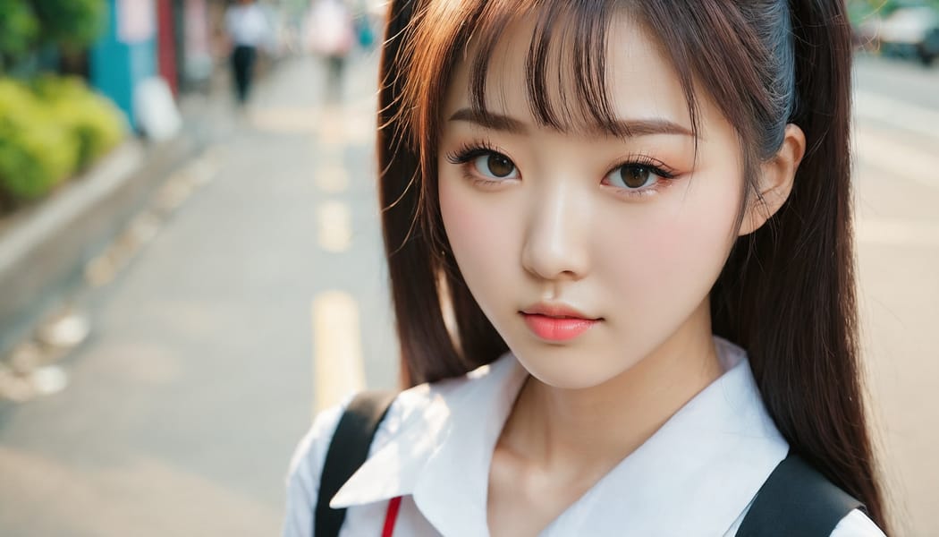 Tags: 21872187, SDXL
{"3": {"inputs": {"seed": 951408950733962, "steps": 32, "cfg": 5.96, "sampler_name": "dpmpp_2m", "scheduler": "karras", "denoise": 1.0, "model": ["27", 0], "positive": ["6", 0], "negative": ["7", 0], "latent_image": ["5", 0]}, "class_type": "KSampler"}, "4": {"inputs": {"ckpt_name": "juggernautxl.safetensors"}, "class_type": "CheckpointLoaderSimple"}, "5": {"inputs": {"width": 1344, "height": 768, "batch_size": 1}, "class_type": "EmptyLatentImage"}, "6": {"inputs": {"text": "24 year old girl, (korean:1.01), (sexy lips:1.00), (double eyelids:1.01), (idol:1.02), (slim:1.07), (eyelashes:1.09), (detailed face:1.00), (cute:1.06), (seductive facial expression:1.03), (seductive pose:1.07), (pale skin:1.03), (beautiful eyes:0.98), (blush:1.00), (temptress:1.04), (on all fours:1.05), (spreading ass cheeks:1.08), (from behind:1.04), (backboob:1.09), (school uniform:0.96), choker, busy street, (natural looking skin:1.03), (skin fuzz:1.04), (soft lighting:1.04), (candid cinema:1.08), (RAW:1.01), (film:1.03), (portra:1.01), (textured skin:1.00)", "clip": ["27", 1]}, "class_type": "CLIPTextEncode"}, "7": {"inputs": {"text": "(worst quality:1.08), (bad hands:1.13), (distorted:1.14), (open mouth:1.13), (watermark:1.11), (low resolution:1.13), (twisted:1.09)", "clip": ["27", 1]}, "class_type": "CLIPTextEncode"}, "8": {"inputs": {"samples": ["3", 0], "vae": ["4", 2]}, "class_type": "VAEDecode"}, "25": {"inputs": {"lora_name": "nudify_xl.safetensors", "strength_model": 0.24, "strength_clip": 0.14, "model": ["4", 0], "clip": ["4", 1]}, "class_type": "LoraLoader"}, "26": {"inputs": {"lora_name": "shirtlift_SDXL_v2.safetensors", "strength_model": 0.05, "strength_clip": 0.09, "model": ["25", 0], "clip": ["25", 1]}, "class_type": "LoraLoader"}, "27": {"inputs": {"lora_name": "PerfectEyesXL.safetensors", "strength_model": 0.06, "strength_clip": 0.1, "model": ["26", 0], "clip": ["26", 1]}, "class_type": "LoraLoader"}, "30": {"inputs": {"model_name": "4x_NMKD-Superscale-SP_178000_G.pth"}, "class_type": "UpscaleModelLoader"}, "31": {"inputs": {"upscale_model": ["30", 0], "image": ["8", 0]}, "class_type": "ImageUpscaleWithModel"}, "32": {"inputs": {"upscale_method": "lanczos", "scale_by": 0.5, "image": ["31", 0]}, "class_type": "ImageScaleBy"}, "33": {"inputs": {"pixels": ["32", 0], "vae": ["4", 2]}, "class_type": "VAEEncode"}, "34": {"inputs": {"seed": 951408950733962, "steps": 32, "cfg": 5.96, "sampler_name": "dpmpp_2m", "scheduler": "karras", "denoise": 0.3, "model": ["27", 0], "positive": ["6", 0], "negative": ["7", 0], "latent_image": ["33", 0]}, "class_type": "KSampler"}, "36": {"inputs": {"samples": ["34", 0], "vae": ["4", 2]}, "class_type": "VAEDecode"}, "39": {"inputs": {"filename_prefix": "comfyapi-1713533153819", "images": ["36", 0]}, "class_type": "SaveImage"}}