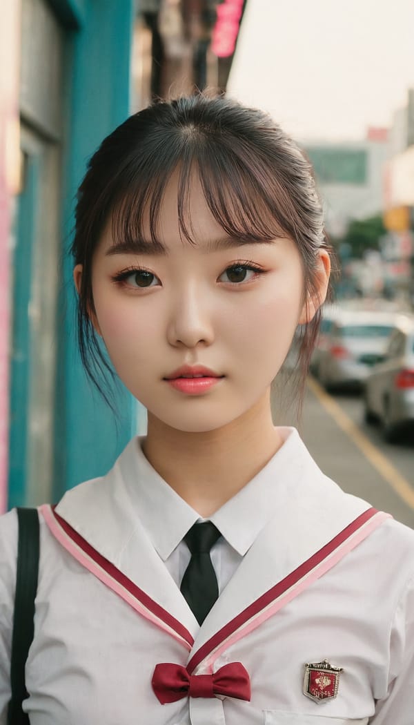 Tags: 21872187, SDXL
{"3": {"inputs": {"seed": 680944777377892, "steps": 64, "cfg": 5.51, "sampler_name": "dpmpp_2m", "scheduler": "karras", "denoise": 1.0, "model": ["27", 0], "positive": ["6", 0], "negative": ["7", 0], "latent_image": ["5", 0]}, "class_type": "KSampler"}, "4": {"inputs": {"ckpt_name": "juggernautxl.safetensors"}, "class_type": "CheckpointLoaderSimple"}, "5": {"inputs": {"width": 768, "height": 1344, "batch_size": 1}, "class_type": "EmptyLatentImage"}, "6": {"inputs": {"text": "21 year old girl, (korean:1.11), (seductive pose:1.12), (blush:1.14), (eyelashes:0.96), (detailed face:0.95), (beautiful eyes:1.10), (slim:1.07), (sexy lips:1.14), (pale skin:1.09), (seductive facial expression:0.98), (cute:1.13), (temptress:1.01), (idol:0.95), (perky ass:1.03), (exposed ass:1.12), (looking back:1.10), (sexy ass:1.02), (thigh gap:1.05), (school uniform:1.07), choker, busy street, (film:1.04), (natural looking skin:1.08), (textured skin:1.05), (detailed skin:1.06), (skin fuzz:1.08), (candid cinema:1.06), (RAW:1.03), (portra:1.08), (soft lighting:1.08)", "clip": ["27", 1]}, "class_type": "CLIPTextEncode"}, "7": {"inputs": {"text": "(bad hands:1.09), (low resolution:1.10), (watermark:1.14), (worst quality:1.12), (open mouth:1.05), (distorted:1.08), (twisted:1.06)", "clip": ["27", 1]}, "class_type": "CLIPTextEncode"}, "8": {"inputs": {"samples": ["3", 0], "vae": ["4", 2]}, "class_type": "VAEDecode"}, "25": {"inputs": {"lora_name": "nudify_xl.safetensors", "strength_model": 0.38, "strength_clip": 0.16, "model": ["4", 0], "clip": ["4", 1]}, "class_type": "LoraLoader"}, "26": {"inputs": {"lora_name": "shirtlift_SDXL_v2.safetensors", "strength_model": 0.06, "strength_clip": 0.08, "model": ["25", 0], "clip": ["25", 1]}, "class_type": "LoraLoader"}, "27": {"inputs": {"lora_name": "PerfectEyesXL.safetensors", "strength_model": 0.09, "strength_clip": 0.19, "model": ["26", 0], "clip": ["26", 1]}, "class_type": "LoraLoader"}, "30": {"inputs": {"model_name": "4x_NMKD-Superscale-SP_178000_G.pth"}, "class_type": "UpscaleModelLoader"}, "31": {"inputs": {"upscale_model": ["30", 0], "image": ["8", 0]}, "class_type": "ImageUpscaleWithModel"}, "32": {"inputs": {"upscale_method": "lanczos", "scale_by": 0.5, "image": ["31", 0]}, "class_type": "ImageScaleBy"}, "33": {"inputs": {"pixels": ["32", 0], "vae": ["4", 2]}, "class_type": "VAEEncode"}, "34": {"inputs": {"seed": 680944777377892, "steps": 64, "cfg": 5.51, "sampler_name": "dpmpp_2m", "scheduler": "karras", "denoise": 0.3, "model": ["27", 0], "positive": ["6", 0], "negative": ["7", 0], "latent_image": ["33", 0]}, "class_type": "KSampler"}, "36": {"inputs": {"samples": ["34", 0], "vae": ["4", 2]}, "class_type": "VAEDecode"}, "39": {"inputs": {"filename_prefix": "comfyapi-1732270038618", "images": ["36", 0]}, "class_type": "SaveImage"}}