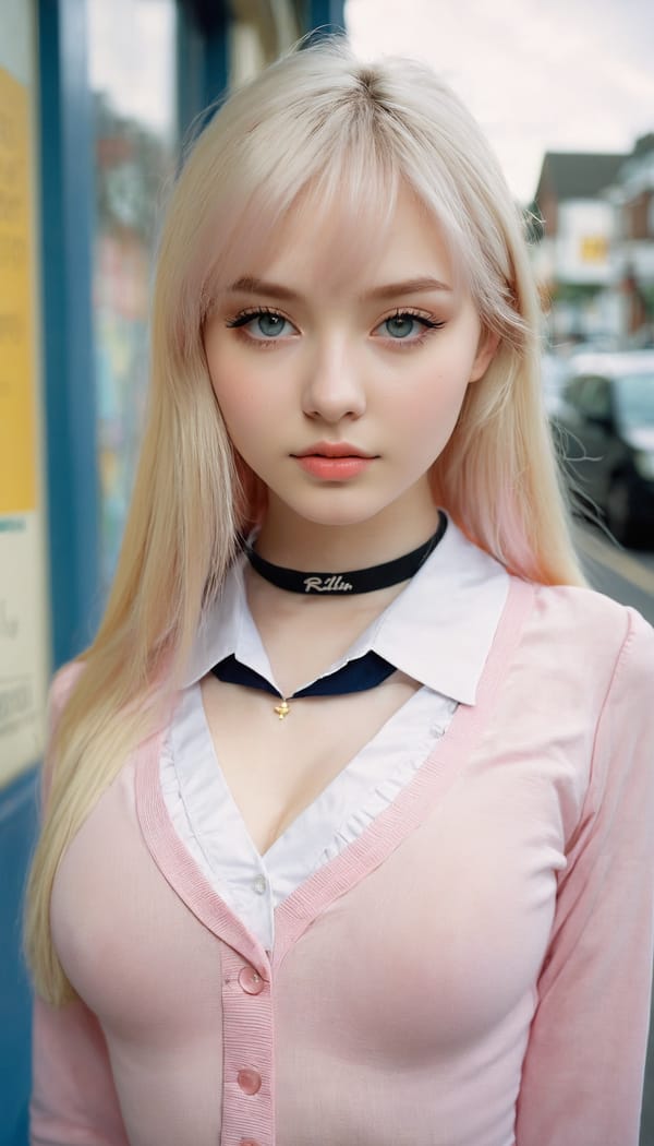 Tags: 21872187, SDXL
{"3": {"inputs": {"seed": 841144416101058, "steps": 64, "cfg": 7.47, "sampler_name": "dpmpp_2m", "scheduler": "karras", "denoise": 1.0, "model": ["27", 0], "positive": ["6", 0], "negative": ["7", 0], "latent_image": ["5", 0]}, "class_type": "KSampler"}, "4": {"inputs": {"ckpt_name": "juggernautxl.safetensors"}, "class_type": "CheckpointLoaderSimple"}, "5": {"inputs": {"width": 768, "height": 1344, "batch_size": 1}, "class_type": "EmptyLatentImage"}, "6": {"inputs": {"text": "19 year old girl, (sexy lips:1.06), (temptress:0.96), (blush:1.03), (eyelashes:1.06), (idol:1.11), (pale skin:0.95), (detailed face:1.10), (beautiful eyes:1.12), (cute:1.04), (seductive pose:1.10), (slim:1.12), (in a seductive pose:1.00), (large perky breasts:1.10), (cleavage:1.13), (thigh gap:1.08), (school uniform:1.05), choker, busy street, (candid cinema:1.07), (skin fuzz:1.07), (film:1.01), (detailed skin:1.04), (textured skin:1.04), (portra:1.02), (soft lighting:1.03), (RAW:1.02), (natural looking skin:1.04)", "clip": ["27", 1]}, "class_type": "CLIPTextEncode"}, "7": {"inputs": {"text": "(twisted:1.14), (bad hands:1.07), (watermark:1.09), (worst quality:1.12), (low resolution:1.09), (open mouth:1.10), (distorted:1.08)", "clip": ["27", 1]}, "class_type": "CLIPTextEncode"}, "8": {"inputs": {"samples": ["3", 0], "vae": ["4", 2]}, "class_type": "VAEDecode"}, "25": {"inputs": {"lora_name": "nudify_xl.safetensors", "strength_model": 0.1, "strength_clip": 0.28, "model": ["4", 0], "clip": ["4", 1]}, "class_type": "LoraLoader"}, "26": {"inputs": {"lora_name": "shirtlift_SDXL_v2.safetensors", "strength_model": 0.03, "strength_clip": 0.07, "model": ["25", 0], "clip": ["25", 1]}, "class_type": "LoraLoader"}, "27": {"inputs": {"lora_name": "PerfectEyesXL.safetensors", "strength_model": 0.16, "strength_clip": 0.02, "model": ["26", 0], "clip": ["26", 1]}, "class_type": "LoraLoader"}, "30": {"inputs": {"model_name": "4x_NMKD-Superscale-SP_178000_G.pth"}, "class_type": "UpscaleModelLoader"}, "31": {"inputs": {"upscale_model": ["30", 0], "image": ["8", 0]}, "class_type": "ImageUpscaleWithModel"}, "32": {"inputs": {"upscale_method": "lanczos", "scale_by": 0.5, "image": ["31", 0]}, "class_type": "ImageScaleBy"}, "33": {"inputs": {"pixels": ["32", 0], "vae": ["4", 2]}, "class_type": "VAEEncode"}, "34": {"inputs": {"seed": 841144416101058, "steps": 64, "cfg": 7.47, "sampler_name": "dpmpp_2m", "scheduler": "karras", "denoise": 0.3, "model": ["27", 0], "positive": ["6", 0], "negative": ["7", 0], "latent_image": ["33", 0]}, "class_type": "KSampler"}, "36": {"inputs": {"samples": ["34", 0], "vae": ["4", 2]}, "class_type": "VAEDecode"}, "39": {"inputs": {"filename_prefix": "comfyapi-1715987979405", "images": ["36", 0]}, "class_type": "SaveImage"}}