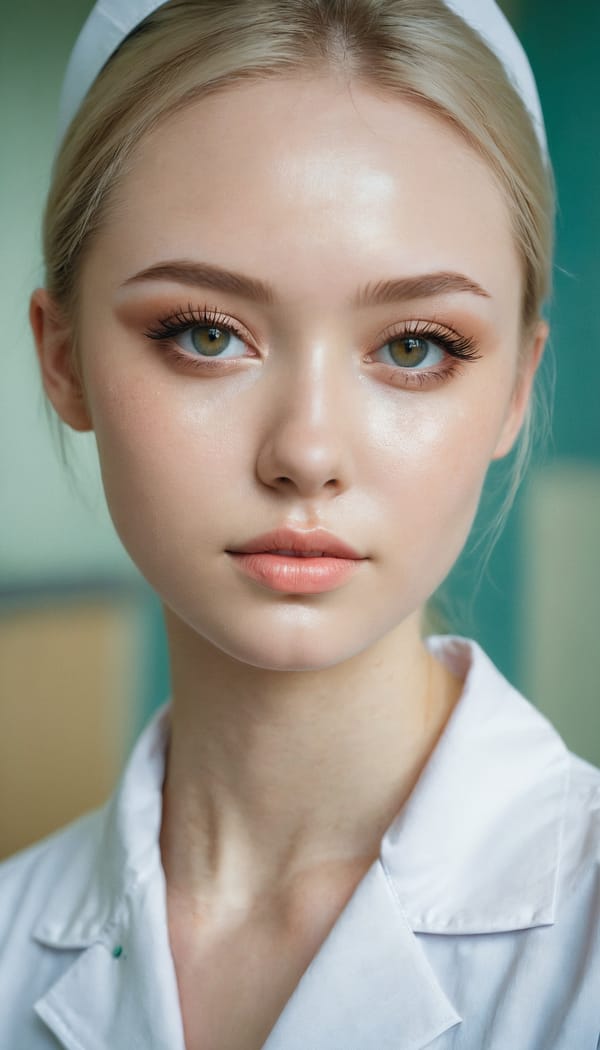 Tags: 21872187, SDXL
{"3": {"inputs": {"seed": 334523533590117, "steps": 64, "cfg": 6.47, "sampler_name": "dpmpp_2m", "scheduler": "karras", "denoise": 1.0, "model": ["27", 0], "positive": ["6", 0], "negative": ["7", 0], "latent_image": ["5", 0]}, "class_type": "KSampler"}, "4": {"inputs": {"ckpt_name": "juggernautxl.safetensors"}, "class_type": "CheckpointLoaderSimple"}, "5": {"inputs": {"width": 768, "height": 1344, "batch_size": 1}, "class_type": "EmptyLatentImage"}, "6": {"inputs": {"text": "23 year old girl, (ukrainian:0.96), (russian:0.97), (eyelashes:0.98), (pale skin:1.04), (seductive facial expression:1.00), (slim:1.09), (idol:1.01), (detailed face:1.06), (double eyelids:1.02), (temptress:1.07), (seductive pose:1.14), (beautiful eyes:0.95), (blush:1.02), (sexy lips:0.98), (cute:1.14), (perky ass:0.98), (exposed ass:1.01), (looking back:0.96), (sexy ass:1.09), (thigh gap:0.97), (nurse in uniform:1.08) working in a hospital ward, (detailed skin:1.03), (textured skin:1.06), (film:1.04), (natural looking skin:1.02), (portra:1.08), (candid cinema:1.02), (soft lighting:1.04), (skin fuzz:1.00), (RAW:1.01)", "clip": ["27", 1]}, "class_type": "CLIPTextEncode"}, "7": {"inputs": {"text": "(worst quality:1.09), (distorted:1.07), (bad hands:1.06), (low resolution:1.11), (watermark:1.10), (twisted:1.12), (open mouth:1.07)", "clip": ["27", 1]}, "class_type": "CLIPTextEncode"}, "8": {"inputs": {"samples": ["3", 0], "vae": ["4", 2]}, "class_type": "VAEDecode"}, "25": {"inputs": {"lora_name": "nudify_xl.safetensors", "strength_model": 0.12, "strength_clip": 0.38, "model": ["4", 0], "clip": ["4", 1]}, "class_type": "LoraLoader"}, "26": {"inputs": {"lora_name": "shirtlift_SDXL_v2.safetensors", "strength_model": 0.09, "strength_clip": 0.15, "model": ["25", 0], "clip": ["25", 1]}, "class_type": "LoraLoader"}, "27": {"inputs": {"lora_name": "PerfectEyesXL.safetensors", "strength_model": 0.13, "strength_clip": 0.15, "model": ["26", 0], "clip": ["26", 1]}, "class_type": "LoraLoader"}, "30": {"inputs": {"model_name": "4x_NMKD-Superscale-SP_178000_G.pth"}, "class_type": "UpscaleModelLoader"}, "31": {"inputs": {"upscale_model": ["30", 0], "image": ["8", 0]}, "class_type": "ImageUpscaleWithModel"}, "32": {"inputs": {"upscale_method": "lanczos", "scale_by": 0.5, "image": ["31", 0]}, "class_type": "ImageScaleBy"}, "33": {"inputs": {"pixels": ["32", 0], "vae": ["4", 2]}, "class_type": "VAEEncode"}, "34": {"inputs": {"seed": 334523533590117, "steps": 64, "cfg": 6.47, "sampler_name": "dpmpp_2m", "scheduler": "karras", "denoise": 0.3, "model": ["27", 0], "positive": ["6", 0], "negative": ["7", 0], "latent_image": ["33", 0]}, "class_type": "KSampler"}, "36": {"inputs": {"samples": ["34", 0], "vae": ["4", 2]}, "class_type": "VAEDecode"}, "39": {"inputs": {"filename_prefix": "comfyapi-1727993402427", "images": ["36", 0]}, "class_type": "SaveImage"}}