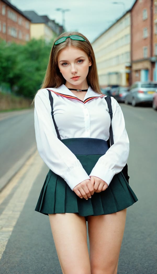 Tags: 21872187, SDXL
{"3": {"inputs": {"seed": 127113213376532, "steps": 32, "cfg": 7.81, "sampler_name": "dpmpp_2m", "scheduler": "karras", "denoise": 1.0, "model": ["27", 0], "positive": ["6", 0], "negative": ["7", 0], "latent_image": ["5", 0]}, "class_type": "KSampler"}, "4": {"inputs": {"ckpt_name": "leosamsHelloworldSDXL_helloworldSDXL32DPO.safetensors"}, "class_type": "CheckpointLoaderSimple"}, "5": {"inputs": {"width": 768, "height": 1344, "batch_size": 1}, "class_type": "EmptyLatentImage"}, "6": {"inputs": {"text": "23 year old girl, (ukrainian:0.97), (irish:1.13), (temptress:1.02), (sexy lips:1.00), (beautiful eyes:1.02), (eyelashes:0.98), (idol:1.12), (blush:1.14), (seductive facial expression:1.09), (cute:1.04), (detailed face:1.09), (slim:0.97), (seductive pose:1.10), (double eyelids:0.96), (pale skin:0.99), (perky ass:0.97), (exposed ass:1.14), (looking back:0.99), (sexy ass:0.99), (thigh gap:1.04), (school uniform:1.02), choker, busy street, (film:1.06), (portra:1.08), (RAW:1.01), (candid cinema:1.08), (soft lighting:1.07), (natural looking skin:1.04), (textured skin:1.07), (skin fuzz:1.08), (detailed skin:1.02)", "clip": ["27", 1]}, "class_type": "CLIPTextEncode"}, "7": {"inputs": {"text": "(low resolution:1.11), (watermark:1.12), (twisted:1.08), (worst quality:1.08), (bad hands:1.06), (open mouth:1.11), (distorted:1.09)", "clip": ["27", 1]}, "class_type": "CLIPTextEncode"}, "8": {"inputs": {"samples": ["3", 0], "vae": ["4", 2]}, "class_type": "VAEDecode"}, "25": {"inputs": {"lora_name": "nudify_xl.safetensors", "strength_model": 0.16, "strength_clip": 0.15, "model": ["4", 0], "clip": ["4", 1]}, "class_type": "LoraLoader"}, "26": {"inputs": {"lora_name": "shirtlift_SDXL_v2.safetensors", "strength_model": 0.07, "strength_clip": 0.1, "model": ["25", 0], "clip": ["25", 1]}, "class_type": "LoraLoader"}, "27": {"inputs": {"lora_name": "PerfectEyesXL.safetensors", "strength_model": 0.11, "strength_clip": 0.03, "model": ["26", 0], "clip": ["26", 1]}, "class_type": "LoraLoader"}, "30": {"inputs": {"model_name": "4x_NMKD-Superscale-SP_178000_G.pth"}, "class_type": "UpscaleModelLoader"}, "31": {"inputs": {"upscale_model": ["30", 0], "image": ["8", 0]}, "class_type": "ImageUpscaleWithModel"}, "32": {"inputs": {"upscale_method": "lanczos", "scale_by": 0.5, "image": ["31", 0]}, "class_type": "ImageScaleBy"}, "33": {"inputs": {"pixels": ["32", 0], "vae": ["4", 2]}, "class_type": "VAEEncode"}, "34": {"inputs": {"seed": 127113213376532, "steps": 32, "cfg": 7.81, "sampler_name": "dpmpp_2m", "scheduler": "karras", "denoise": 0.3, "model": ["27", 0], "positive": ["6", 0], "negative": ["7", 0], "latent_image": ["33", 0]}, "class_type": "KSampler"}, "36": {"inputs": {"samples": ["34", 0], "vae": ["4", 2]}, "class_type": "VAEDecode"}, "39": {"inputs": {"filename_prefix": "comfyapi-1707332378965", "images": ["36", 0]}, "class_type": "SaveImage"}}