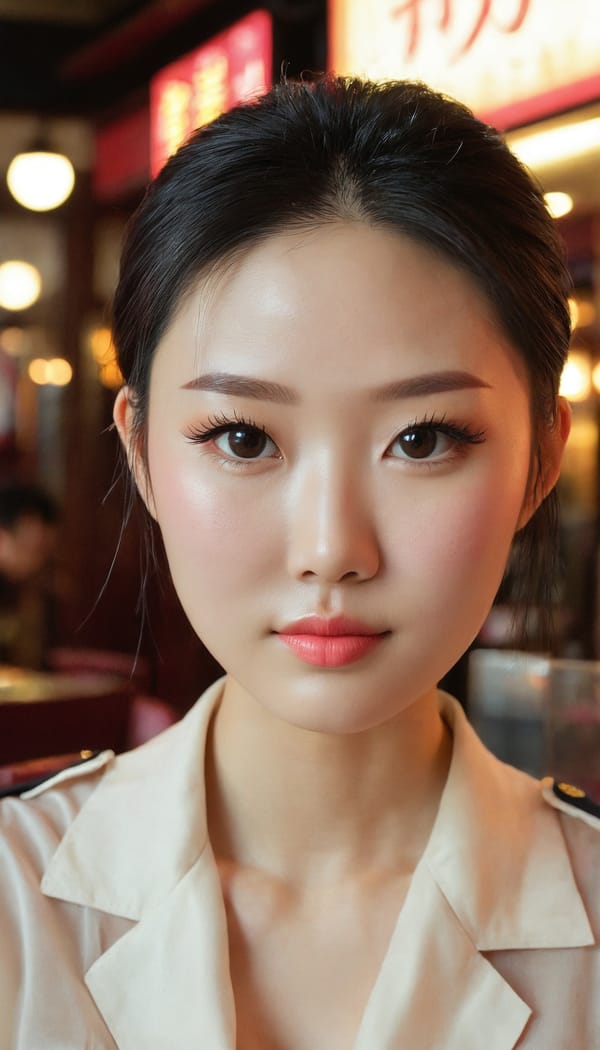 Tags: 21872187, SDXL
{"3": {"inputs": {"seed": 231107740533652, "steps": 64, "cfg": 6.17, "sampler_name": "dpmpp_2m", "scheduler": "karras", "denoise": 1.0, "model": ["27", 0], "positive": ["6", 0], "negative": ["7", 0], "latent_image": ["5", 0]}, "class_type": "KSampler"}, "4": {"inputs": {"ckpt_name": "juggernautxl.safetensors"}, "class_type": "CheckpointLoaderSimple"}, "5": {"inputs": {"width": 768, "height": 1344, "batch_size": 1}, "class_type": "EmptyLatentImage"}, "6": {"inputs": {"text": "27 year old girl, (chinese:0.99), (double eyelids:0.96), (detailed face:1.01), (pale skin:1.01), (slim:1.01), (eyelashes:1.01), (temptress:1.03), (idol:0.98), (sexy lips:1.14), (blush:0.96), (seductive pose:1.06), (beautiful eyes:0.95), (seductive facial expression:0.96), (cute:1.10), (in a seductive pose:1.09), (large perky breasts:1.07), (cleavage:1.11), (thigh gap:1.07), (a waitress in uniform:0.97) working at a restaurant, (candid cinema:1.06), (soft lighting:1.02), (detailed skin:1.06), (textured skin:1.09), (RAW:1.07), (natural looking skin:1.02), (skin fuzz:1.05), (film:1.06), (portra:1.03)", "clip": ["27", 1]}, "class_type": "CLIPTextEncode"}, "7": {"inputs": {"text": "(bad hands:1.06), (open mouth:1.06), (low resolution:1.10), (distorted:1.14), (watermark:1.12), (twisted:1.11), (worst quality:1.12)", "clip": ["27", 1]}, "class_type": "CLIPTextEncode"}, "8": {"inputs": {"samples": ["3", 0], "vae": ["4", 2]}, "class_type": "VAEDecode"}, "25": {"inputs": {"lora_name": "nudify_xl.safetensors", "strength_model": 0.04, "strength_clip": 0.15, "model": ["4", 0], "clip": ["4", 1]}, "class_type": "LoraLoader"}, "26": {"inputs": {"lora_name": "shirtlift_SDXL_v2.safetensors", "strength_model": 0.0, "strength_clip": 0.03, "model": ["25", 0], "clip": ["25", 1]}, "class_type": "LoraLoader"}, "27": {"inputs": {"lora_name": "PerfectEyesXL.safetensors", "strength_model": 0.17, "strength_clip": 0.15, "model": ["26", 0], "clip": ["26", 1]}, "class_type": "LoraLoader"}, "30": {"inputs": {"model_name": "4x_NMKD-Superscale-SP_178000_G.pth"}, "class_type": "UpscaleModelLoader"}, "31": {"inputs": {"upscale_model": ["30", 0], "image": ["8", 0]}, "class_type": "ImageUpscaleWithModel"}, "32": {"inputs": {"upscale_method": "lanczos", "scale_by": 0.5, "image": ["31", 0]}, "class_type": "ImageScaleBy"}, "33": {"inputs": {"pixels": ["32", 0], "vae": ["4", 2]}, "class_type": "VAEEncode"}, "34": {"inputs": {"seed": 231107740533652, "steps": 64, "cfg": 6.17, "sampler_name": "dpmpp_2m", "scheduler": "karras", "denoise": 0.3, "model": ["27", 0], "positive": ["6", 0], "negative": ["7", 0], "latent_image": ["33", 0]}, "class_type": "KSampler"}, "36": {"inputs": {"samples": ["34", 0], "vae": ["4", 2]}, "class_type": "VAEDecode"}, "39": {"inputs": {"filename_prefix": "comfyapi-1731898817848", "images": ["36", 0]}, "class_type": "SaveImage"}}