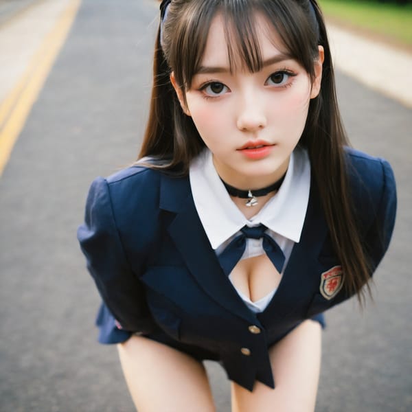 Tags: 21872187, SDXL
{"3": {"inputs": {"seed": 951402602932532, "steps": 64, "cfg": 7.72, "sampler_name": "dpmpp_2m", "scheduler": "karras", "denoise": 1.0, "model": ["27", 0], "positive": ["6", 0], "negative": ["7", 0], "latent_image": ["5", 0]}, "class_type": "KSampler"}, "4": {"inputs": {"ckpt_name": "helloworldxl.safetensors"}, "class_type": "CheckpointLoaderSimple"}, "5": {"inputs": {"width": 1024, "height": 1024, "batch_size": 1}, "class_type": "EmptyLatentImage"}, "6": {"inputs": {"text": "21 year old girl, (detailed face:1.13), (beautiful eyes:1.06), (temptress:1.04), (eyelashes:1.14), (pale skin:1.01), (cute:0.98), (seductive pose:0.96), (idol:1.03), (blush:1.12), (slim:0.98), (double eyelids:1.10), (seductive facial expression:1.03), (in a seductive pose:0.99), (large perky breasts:0.96), (cleavage:0.95), (thigh gap:1.05), (school uniform:1.02), choker, busy street, (RAW:1.07), (natural looking skin:1.07), (detailed skin:1.06), (soft lighting:1.04), (film:1.08), (portra:1.01), (textured skin:1.07), (candid cinema:1.03), (skin fuzz:1.01)", "clip": ["27", 1]}, "class_type": "CLIPTextEncode"}, "7": {"inputs": {"text": "(open mouth:1.12), (worst quality:1.07), (watermark:1.09), (twisted:1.11), (distorted:1.10), (low resolution:1.12)", "clip": ["27", 1]}, "class_type": "CLIPTextEncode"}, "8": {"inputs": {"samples": ["3", 0], "vae": ["4", 2]}, "class_type": "VAEDecode"}, "25": {"inputs": {"lora_name": "nudify_xl.safetensors", "strength_model": 0.31, "strength_clip": 0.1, "model": ["4", 0], "clip": ["4", 1]}, "class_type": "LoraLoader"}, "26": {"inputs": {"lora_name": "shirtlift_SDXL_v2.safetensors", "strength_model": 0.02, "strength_clip": 0.07, "model": ["25", 0], "clip": ["25", 1]}, "class_type": "LoraLoader"}, "27": {"inputs": {"lora_name": "PerfectEyesXL.safetensors", "strength_model": 0.14, "strength_clip": 0.07, "model": ["26", 0], "clip": ["26", 1]}, "class_type": "LoraLoader"}, "30": {"inputs": {"model_name": "4x_NMKD-Superscale-SP_178000_G.pth"}, "class_type": "UpscaleModelLoader"}, "31": {"inputs": {"upscale_model": ["30", 0], "image": ["8", 0]}, "class_type": "ImageUpscaleWithModel"}, "32": {"inputs": {"upscale_method": "lanczos", "scale_by": 0.5, "image": ["31", 0]}, "class_type": "ImageScaleBy"}, "33": {"inputs": {"pixels": ["32", 0], "vae": ["4", 2]}, "class_type": "VAEEncode"}, "34": {"inputs": {"seed": 951402602932532, "steps": 64, "cfg": 7.72, "sampler_name": "dpmpp_2m", "scheduler": "karras", "denoise": 0.3, "model": ["27", 0], "positive": ["6", 0], "negative": ["7", 0], "latent_image": ["33", 0]}, "class_type": "KSampler"}, "36": {"inputs": {"samples": ["34", 0], "vae": ["4", 2]}, "class_type": "VAEDecode"}, "39": {"inputs": {"filename_prefix": "comfyapi-1732560653170", "images": ["36", 0]}, "class_type": "SaveImage"}}