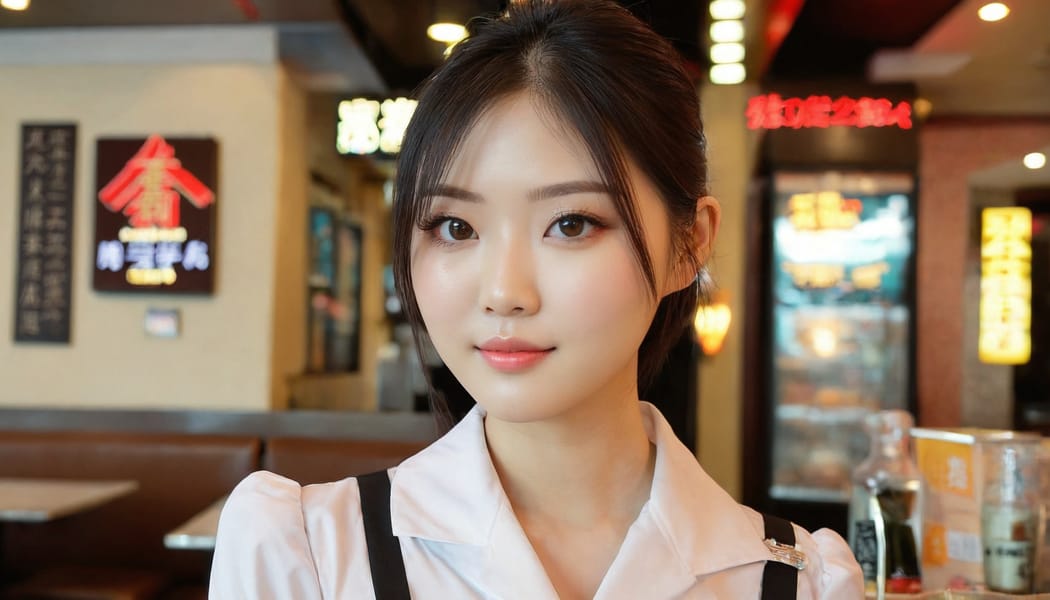 Tags: 21872187, SDXL
{"3": {"inputs": {"seed": 382513327799926, "steps": 64, "cfg": 5.42, "sampler_name": "dpmpp_2m", "scheduler": "karras", "denoise": 1.0, "model": ["27", 0], "positive": ["6", 0], "negative": ["7", 0], "latent_image": ["5", 0]}, "class_type": "KSampler"}, "4": {"inputs": {"ckpt_name": "juggernautxl.safetensors"}, "class_type": "CheckpointLoaderSimple"}, "5": {"inputs": {"width": 1344, "height": 768, "batch_size": 1}, "class_type": "EmptyLatentImage"}, "6": {"inputs": {"text": "26 year old girl, (taiwanese:1.03), (chinese:1.06), (slim:1.10), (blush:0.99), (sexy lips:1.01), (pale skin:1.06), (beautiful eyes:1.10), (temptress:0.97), (seductive facial expression:1.10), (double eyelids:1.06), (seductive pose:1.14), (cute:1.04), (eyelashes:1.03), (detailed face:1.09), (in a seductive pose:0.96), (large perky breasts:1.13), (cleavage:1.09), (thigh gap:1.13), (a waitress in uniform:1.12) working at a restaurant, (candid cinema:1.05), (natural looking skin:1.03), (soft lighting:1.07), (skin fuzz:1.07), (detailed skin:1.09), (film:1.00), (RAW:1.09), (textured skin:1.02)", "clip": ["27", 1]}, "class_type": "CLIPTextEncode"}, "7": {"inputs": {"text": "(bad hands:1.12), (low resolution:1.07), (worst quality:1.14), (open mouth:1.13), (distorted:1.09), (twisted:1.07), (watermark:1.10)", "clip": ["27", 1]}, "class_type": "CLIPTextEncode"}, "8": {"inputs": {"samples": ["3", 0], "vae": ["4", 2]}, "class_type": "VAEDecode"}, "25": {"inputs": {"lora_name": "nudify_xl.safetensors", "strength_model": 0.17, "strength_clip": 0.16, "model": ["4", 0], "clip": ["4", 1]}, "class_type": "LoraLoader"}, "26": {"inputs": {"lora_name": "shirtlift_SDXL_v2.safetensors", "strength_model": 0.09, "strength_clip": 0.06, "model": ["25", 0], "clip": ["25", 1]}, "class_type": "LoraLoader"}, "27": {"inputs": {"lora_name": "PerfectEyesXL.safetensors", "strength_model": 0.02, "strength_clip": 0.01, "model": ["26", 0], "clip": ["26", 1]}, "class_type": "LoraLoader"}, "30": {"inputs": {"model_name": "4x_NMKD-Superscale-SP_178000_G.pth"}, "class_type": "UpscaleModelLoader"}, "31": {"inputs": {"upscale_model": ["30", 0], "image": ["8", 0]}, "class_type": "ImageUpscaleWithModel"}, "32": {"inputs": {"upscale_method": "lanczos", "scale_by": 0.5, "image": ["31", 0]}, "class_type": "ImageScaleBy"}, "33": {"inputs": {"pixels": ["32", 0], "vae": ["4", 2]}, "class_type": "VAEEncode"}, "34": {"inputs": {"seed": 382513327799926, "steps": 64, "cfg": 5.42, "sampler_name": "dpmpp_2m", "scheduler": "karras", "denoise": 0.3, "model": ["27", 0], "positive": ["6", 0], "negative": ["7", 0], "latent_image": ["33", 0]}, "class_type": "KSampler"}, "36": {"inputs": {"samples": ["34", 0], "vae": ["4", 2]}, "class_type": "VAEDecode"}, "39": {"inputs": {"filename_prefix": "comfyapi-1735646686048", "images": ["36", 0]}, "class_type": "SaveImage"}}