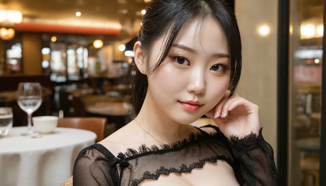 Tags: 21872187, SDXL
{"3": {"inputs": {"seed": 287070109505528, "steps": 64, "cfg": 5.51, "sampler_name": "dpmpp_2m", "scheduler": "karras", "denoise": 1.0, "model": ["27", 0], "positive": ["6", 0], "negative": ["7", 0], "latent_image": ["5", 0]}, "class_type": "KSampler"}, "4": {"inputs": {"ckpt_name": "juggernautxl.safetensors"}, "class_type": "CheckpointLoaderSimple"}, "5": {"inputs": {"width": 1344, "height": 768, "batch_size": 1}, "class_type": "EmptyLatentImage"}, "6": {"inputs": {"text": "26 year old girl, (korean:0.95), (chinese:1.01), (taiwanese:1.14), (eyelashes:1.08), (slim:1.00), (cute:1.12), (detailed face:0.96), (idol:0.99), (pale skin:1.04), (temptress:0.96), (double eyelids:0.98), (seductive pose:1.00), (beautiful eyes:1.11), (seductive facial expression:1.12), (blush:0.97), (in a seductive pose:1.01), (large perky breasts:0.97), (cleavage:1.02), (thigh gap:1.07), (wearing a little black dress:1.03) at a fine dining restaurant, (RAW:1.08), (candid cinema:1.05), (textured skin:1.01), (natural looking skin:1.04), (film:1.03), (portra:1.00), (skin fuzz:1.03), (detailed skin:1.07), (soft lighting:1.08)", "clip": ["27", 1]}, "class_type": "CLIPTextEncode"}, "7": {"inputs": {"text": "(worst quality:1.13), (distorted:1.11), (low resolution:1.09), (bad hands:1.08), (watermark:1.08), (open mouth:1.13), (twisted:1.08)", "clip": ["27", 1]}, "class_type": "CLIPTextEncode"}, "8": {"inputs": {"samples": ["3", 0], "vae": ["4", 2]}, "class_type": "VAEDecode"}, "25": {"inputs": {"lora_name": "nudify_xl.safetensors", "strength_model": 0.04, "strength_clip": 0.26, "model": ["4", 0], "clip": ["4", 1]}, "class_type": "LoraLoader"}, "26": {"inputs": {"lora_name": "shirtlift_SDXL_v2.safetensors", "strength_model": 0.17, "strength_clip": 0.01, "model": ["25", 0], "clip": ["25", 1]}, "class_type": "LoraLoader"}, "27": {"inputs": {"lora_name": "PerfectEyesXL.safetensors", "strength_model": 0.11, "strength_clip": 0.05, "model": ["26", 0], "clip": ["26", 1]}, "class_type": "LoraLoader"}, "30": {"inputs": {"model_name": "4x_NMKD-Superscale-SP_178000_G.pth"}, "class_type": "UpscaleModelLoader"}, "31": {"inputs": {"upscale_model": ["30", 0], "image": ["8", 0]}, "class_type": "ImageUpscaleWithModel"}, "32": {"inputs": {"upscale_method": "lanczos", "scale_by": 0.5, "image": ["31", 0]}, "class_type": "ImageScaleBy"}, "33": {"inputs": {"pixels": ["32", 0], "vae": ["4", 2]}, "class_type": "VAEEncode"}, "34": {"inputs": {"seed": 287070109505528, "steps": 64, "cfg": 5.51, "sampler_name": "dpmpp_2m", "scheduler": "karras", "denoise": 0.3, "model": ["27", 0], "positive": ["6", 0], "negative": ["7", 0], "latent_image": ["33", 0]}, "class_type": "KSampler"}, "36": {"inputs": {"samples": ["34", 0], "vae": ["4", 2]}, "class_type": "VAEDecode"}, "39": {"inputs": {"filename_prefix": "comfyapi-1733761097016", "images": ["36", 0]}, "class_type": "SaveImage"}}