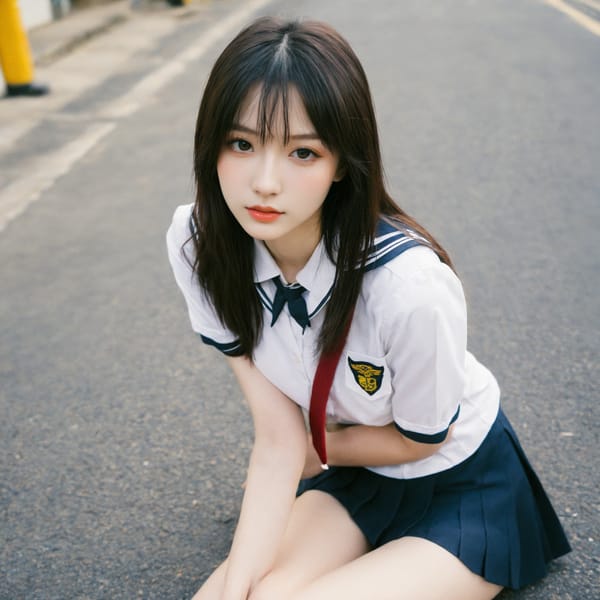 Tags: 21872187, SDXL
{"3": {"inputs": {"seed": 364286069695433, "steps": 32, "cfg": 5.49, "sampler_name": "dpmpp_2m", "scheduler": "karras", "denoise": 1.0, "model": ["27", 0], "positive": ["6", 0], "negative": ["7", 0], "latent_image": ["5", 0]}, "class_type": "KSampler"}, "4": {"inputs": {"ckpt_name": "helloworldxl.safetensors"}, "class_type": "CheckpointLoaderSimple"}, "5": {"inputs": {"width": 1024, "height": 1024, "batch_size": 1}, "class_type": "EmptyLatentImage"}, "6": {"inputs": {"text": "27 year old girl, (pale skin:1.00), (sexy lips:1.08), (double eyelids:1.10), (eyelashes:0.96), (beautiful eyes:1.01), (blush:0.99), (cute:0.97), (seductive facial expression:1.10), (slim:1.07), (temptress:1.13), (detailed face:1.05), (seductive pose:1.02), (in a seductive pose:0.98), (large perky breasts:0.98), (cleavage:0.97), (thigh gap:1.00), (school uniform:1.13), choker, busy street, (soft lighting:1.03), (RAW:1.04), (skin fuzz:1.01), (detailed skin:1.01), (natural looking skin:1.09), (film:1.07), (portra:1.01), (candid cinema:1.07), (textured skin:1.05)", "clip": ["27", 1]}, "class_type": "CLIPTextEncode"}, "7": {"inputs": {"text": "(low resolution:1.11), (distorted:1.08), (twisted:1.11), (bad hands:1.08), (open mouth:1.10), (worst quality:1.13), (watermark:1.09)", "clip": ["27", 1]}, "class_type": "CLIPTextEncode"}, "8": {"inputs": {"samples": ["3", 0], "vae": ["4", 2]}, "class_type": "VAEDecode"}, "25": {"inputs": {"lora_name": "nudify_xl.safetensors", "strength_model": 0.04, "strength_clip": 0.0, "model": ["4", 0], "clip": ["4", 1]}, "class_type": "LoraLoader"}, "26": {"inputs": {"lora_name": "shirtlift_SDXL_v2.safetensors", "strength_model": 0.04, "strength_clip": 0.01, "model": ["25", 0], "clip": ["25", 1]}, "class_type": "LoraLoader"}, "27": {"inputs": {"lora_name": "PerfectEyesXL.safetensors", "strength_model": 0.17, "strength_clip": 0.05, "model": ["26", 0], "clip": ["26", 1]}, "class_type": "LoraLoader"}, "30": {"inputs": {"model_name": "4x_NMKD-Superscale-SP_178000_G.pth"}, "class_type": "UpscaleModelLoader"}, "31": {"inputs": {"upscale_model": ["30", 0], "image": ["8", 0]}, "class_type": "ImageUpscaleWithModel"}, "32": {"inputs": {"upscale_method": "lanczos", "scale_by": 0.5, "image": ["31", 0]}, "class_type": "ImageScaleBy"}, "33": {"inputs": {"pixels": ["32", 0], "vae": ["4", 2]}, "class_type": "VAEEncode"}, "34": {"inputs": {"seed": 364286069695433, "steps": 32, "cfg": 5.49, "sampler_name": "dpmpp_2m", "scheduler": "karras", "denoise": 0.3, "model": ["27", 0], "positive": ["6", 0], "negative": ["7", 0], "latent_image": ["33", 0]}, "class_type": "KSampler"}, "36": {"inputs": {"samples": ["34", 0], "vae": ["4", 2]}, "class_type": "VAEDecode"}, "39": {"inputs": {"filename_prefix": "comfyapi-1734688525443", "images": ["36", 0]}, "class_type": "SaveImage"}}