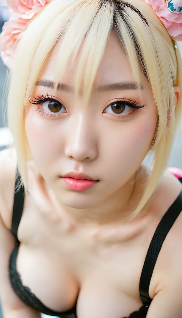 Tags: 21872187, SDXL
{"3": {"inputs": {"seed": 242301569108202, "steps": 32, "cfg": 7.36, "sampler_name": "dpmpp_2m", "scheduler": "karras", "denoise": 1.0, "model": ["27", 0], "positive": ["6", 0], "negative": ["7", 0], "latent_image": ["5", 0]}, "class_type": "KSampler"}, "4": {"inputs": {"ckpt_name": "juggernautxl.safetensors"}, "class_type": "CheckpointLoaderSimple"}, "5": {"inputs": {"width": 768, "height": 1344, "batch_size": 1}, "class_type": "EmptyLatentImage"}, "6": {"inputs": {"text": "21 year old girl, (korean:1.08), (seductive facial expression:1.06), (seductive pose:0.97), (double eyelids:1.10), (idol:1.08), (temptress:1.04), (cute:1.06), (detailed face:0.98), (blush:0.99), (beautiful eyes:1.10), (pale skin:1.10), (sexy lips:1.12), (slim:1.07), (eyelashes:0.96), (on all fours:1.08), (spreading ass cheeks:1.13), (from behind:1.00), (backboob:1.05), (in a cosplay:1.02) at comiket posing for camera, (candid cinema:1.03), (portra:1.01), (natural looking skin:1.06), (film:1.05), (skin fuzz:1.01), (RAW:1.06), (soft lighting:1.05), (detailed skin:1.05), (textured skin:1.03)", "clip": ["27", 1]}, "class_type": "CLIPTextEncode"}, "7": {"inputs": {"text": "(low resolution:1.11), (twisted:1.14), (bad hands:1.05), (open mouth:1.13), (distorted:1.05), (watermark:1.08), (worst quality:1.13)", "clip": ["27", 1]}, "class_type": "CLIPTextEncode"}, "8": {"inputs": {"samples": ["3", 0], "vae": ["4", 2]}, "class_type": "VAEDecode"}, "25": {"inputs": {"lora_name": "nudify_xl.safetensors", "strength_model": 0.39, "strength_clip": 0.23, "model": ["4", 0], "clip": ["4", 1]}, "class_type": "LoraLoader"}, "26": {"inputs": {"lora_name": "shirtlift_SDXL_v2.safetensors", "strength_model": 0.01, "strength_clip": 0.07, "model": ["25", 0], "clip": ["25", 1]}, "class_type": "LoraLoader"}, "27": {"inputs": {"lora_name": "PerfectEyesXL.safetensors", "strength_model": 0.14, "strength_clip": 0.13, "model": ["26", 0], "clip": ["26", 1]}, "class_type": "LoraLoader"}, "30": {"inputs": {"model_name": "4x_NMKD-Superscale-SP_178000_G.pth"}, "class_type": "UpscaleModelLoader"}, "31": {"inputs": {"upscale_model": ["30", 0], "image": ["8", 0]}, "class_type": "ImageUpscaleWithModel"}, "32": {"inputs": {"upscale_method": "lanczos", "scale_by": 0.5, "image": ["31", 0]}, "class_type": "ImageScaleBy"}, "33": {"inputs": {"pixels": ["32", 0], "vae": ["4", 2]}, "class_type": "VAEEncode"}, "34": {"inputs": {"seed": 242301569108202, "steps": 32, "cfg": 7.36, "sampler_name": "dpmpp_2m", "scheduler": "karras", "denoise": 0.3, "model": ["27", 0], "positive": ["6", 0], "negative": ["7", 0], "latent_image": ["33", 0]}, "class_type": "KSampler"}, "36": {"inputs": {"samples": ["34", 0], "vae": ["4", 2]}, "class_type": "VAEDecode"}, "39": {"inputs": {"filename_prefix": "comfyapi-1724166162092", "images": ["36", 0]}, "class_type": "SaveImage"}}