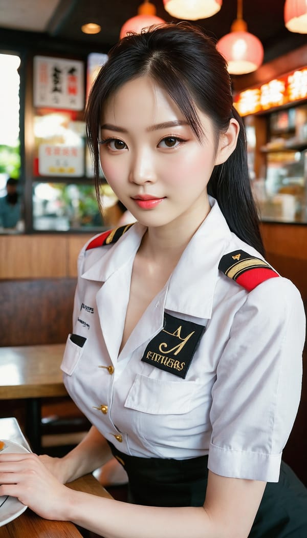 Tags: 21872187, SDXL
{"3": {"inputs": {"seed": 374010670388944, "steps": 32, "cfg": 7.16, "sampler_name": "dpmpp_2m", "scheduler": "karras", "denoise": 1.0, "model": ["27", 0], "positive": ["6", 0], "negative": ["7", 0], "latent_image": ["5", 0]}, "class_type": "KSampler"}, "4": {"inputs": {"ckpt_name": "juggernautxl.safetensors"}, "class_type": "CheckpointLoaderSimple"}, "5": {"inputs": {"width": 768, "height": 1344, "batch_size": 1}, "class_type": "EmptyLatentImage"}, "6": {"inputs": {"text": "23 year old girl, (taiwanese:0.95), (seductive pose:0.97), (temptress:1.00), (pale skin:1.14), (slim:0.97), (eyelashes:1.02), (idol:1.07), (cute:1.04), (double eyelids:0.98), (blush:1.10), (seductive facial expression:1.07), (sexy lips:1.09), (on all fours:0.97), (spreading ass cheeks:1.10), (from behind:1.11), (backboob:1.06), (a waitress in uniform:1.14) working at a restaurant, (textured skin:1.09), (detailed skin:1.06), (portra:1.08), (natural looking skin:1.09), (soft lighting:1.09), (candid cinema:1.08), (film:1.07), (RAW:1.06), (skin fuzz:1.00)", "clip": ["27", 1]}, "class_type": "CLIPTextEncode"}, "7": {"inputs": {"text": "(low resolution:1.09), (bad hands:1.14), (worst quality:1.06), (distorted:1.14), (open mouth:1.09), (watermark:1.14), (twisted:1.09)", "clip": ["27", 1]}, "class_type": "CLIPTextEncode"}, "8": {"inputs": {"samples": ["3", 0], "vae": ["4", 2]}, "class_type": "VAEDecode"}, "25": {"inputs": {"lora_name": "nudify_xl.safetensors", "strength_model": 0.04, "strength_clip": 0.12, "model": ["4", 0], "clip": ["4", 1]}, "class_type": "LoraLoader"}, "26": {"inputs": {"lora_name": "shirtlift_SDXL_v2.safetensors", "strength_model": 0.02, "strength_clip": 0.05, "model": ["25", 0], "clip": ["25", 1]}, "class_type": "LoraLoader"}, "27": {"inputs": {"lora_name": "PerfectEyesXL.safetensors", "strength_model": 0.12, "strength_clip": 0.09, "model": ["26", 0], "clip": ["26", 1]}, "class_type": "LoraLoader"}, "30": {"inputs": {"model_name": "4x_NMKD-Superscale-SP_178000_G.pth"}, "class_type": "UpscaleModelLoader"}, "31": {"inputs": {"upscale_model": ["30", 0], "image": ["8", 0]}, "class_type": "ImageUpscaleWithModel"}, "32": {"inputs": {"upscale_method": "lanczos", "scale_by": 0.5, "image": ["31", 0]}, "class_type": "ImageScaleBy"}, "33": {"inputs": {"pixels": ["32", 0], "vae": ["4", 2]}, "class_type": "VAEEncode"}, "34": {"inputs": {"seed": 374010670388944, "steps": 32, "cfg": 7.16, "sampler_name": "dpmpp_2m", "scheduler": "karras", "denoise": 0.3, "model": ["27", 0], "positive": ["6", 0], "negative": ["7", 0], "latent_image": ["33", 0]}, "class_type": "KSampler"}, "36": {"inputs": {"samples": ["34", 0], "vae": ["4", 2]}, "class_type": "VAEDecode"}, "39": {"inputs": {"filename_prefix": "comfyapi-1713939237148", "images": ["36", 0]}, "class_type": "SaveImage"}}