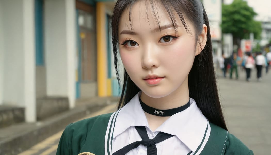 Tags: 21872187, SDXL
{"3": {"inputs": {"seed": 817730850008070, "steps": 64, "cfg": 7.04, "sampler_name": "dpmpp_2m", "scheduler": "karras", "denoise": 1.0, "model": ["27", 0], "positive": ["6", 0], "negative": ["7", 0], "latent_image": ["5", 0]}, "class_type": "KSampler"}, "4": {"inputs": {"ckpt_name": "juggernautxl.safetensors"}, "class_type": "CheckpointLoaderSimple"}, "5": {"inputs": {"width": 1344, "height": 768, "batch_size": 1}, "class_type": "EmptyLatentImage"}, "6": {"inputs": {"text": "20 year old girl, (chinese:0.96), (irish:1.01), (blush:1.01), (beautiful eyes:1.09), (eyelashes:1.03), (pale skin:1.11), (temptress:1.00), (idol:1.13), (slim:1.14), (cute:1.10), (double eyelids:1.14), (seductive pose:1.10), (seductive facial expression:1.04), (in a seductive pose:1.00), (large perky breasts:0.99), (cleavage:1.06), (thigh gap:1.10), (school uniform:1.09), choker, busy street, (RAW:1.00), (soft lighting:1.03), (candid cinema:1.03), (film:1.03), (skin fuzz:1.02), (portra:1.07), (natural looking skin:1.03), (textured skin:1.02), (detailed skin:1.00)", "clip": ["27", 1]}, "class_type": "CLIPTextEncode"}, "7": {"inputs": {"text": "(worst quality:1.08), (twisted:1.10), (distorted:1.12), (low resolution:1.08), (open mouth:1.12), (watermark:1.12), (bad hands:1.12)", "clip": ["27", 1]}, "class_type": "CLIPTextEncode"}, "8": {"inputs": {"samples": ["3", 0], "vae": ["4", 2]}, "class_type": "VAEDecode"}, "25": {"inputs": {"lora_name": "nudify_xl.safetensors", "strength_model": 0.07, "strength_clip": 0.16, "model": ["4", 0], "clip": ["4", 1]}, "class_type": "LoraLoader"}, "26": {"inputs": {"lora_name": "shirtlift_SDXL_v2.safetensors", "strength_model": 0.06, "strength_clip": 0.18, "model": ["25", 0], "clip": ["25", 1]}, "class_type": "LoraLoader"}, "27": {"inputs": {"lora_name": "PerfectEyesXL.safetensors", "strength_model": 0.09, "strength_clip": 0.06, "model": ["26", 0], "clip": ["26", 1]}, "class_type": "LoraLoader"}, "30": {"inputs": {"model_name": "4x_NMKD-Superscale-SP_178000_G.pth"}, "class_type": "UpscaleModelLoader"}, "31": {"inputs": {"upscale_model": ["30", 0], "image": ["8", 0]}, "class_type": "ImageUpscaleWithModel"}, "32": {"inputs": {"upscale_method": "lanczos", "scale_by": 0.5, "image": ["31", 0]}, "class_type": "ImageScaleBy"}, "33": {"inputs": {"pixels": ["32", 0], "vae": ["4", 2]}, "class_type": "VAEEncode"}, "34": {"inputs": {"seed": 817730850008070, "steps": 64, "cfg": 7.04, "sampler_name": "dpmpp_2m", "scheduler": "karras", "denoise": 0.3, "model": ["27", 0], "positive": ["6", 0], "negative": ["7", 0], "latent_image": ["33", 0]}, "class_type": "KSampler"}, "36": {"inputs": {"samples": ["34", 0], "vae": ["4", 2]}, "class_type": "VAEDecode"}, "39": {"inputs": {"filename_prefix": "comfyapi-1718367804027", "images": ["36", 0]}, "class_type": "SaveImage"}}