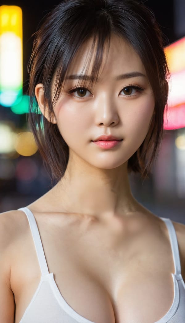 Tags: 21872187, SDXL
{"3": {"inputs": {"seed": 277904837714839, "steps": 32, "cfg": 6.11, "sampler_name": "dpmpp_2m", "scheduler": "karras", "denoise": 1.0, "model": ["27", 0], "positive": ["6", 0], "negative": ["7", 0], "latent_image": ["5", 0]}, "class_type": "KSampler"}, "4": {"inputs": {"ckpt_name": "juggernautxl.safetensors"}, "class_type": "CheckpointLoaderSimple"}, "5": {"inputs": {"width": 768, "height": 1344, "batch_size": 1}, "class_type": "EmptyLatentImage"}, "6": {"inputs": {"text": "24 year old girl, (taiwanese:1.07), (slim:1.09), (cute:1.14), (seductive pose:1.07), (blush:0.97), (detailed face:1.05), (seductive facial expression:1.13), (sexy lips:0.95), (eyelashes:1.07), (double eyelids:1.05), (pale skin:0.99), (temptress:1.06), (idol:1.11), (beautiful eyes:1.01), (in a seductive pose:1.01), (large perky breasts:1.14), (cleavage:1.02), (thigh gap:1.03), (white tanktop:1.10), busy street, (soft lighting:1.02), (detailed skin:1.09), (RAW:1.03), (portra:1.09), (textured skin:1.01), (film:1.08), (natural looking skin:1.01), (candid cinema:1.09), (skin fuzz:1.02)", "clip": ["27", 1]}, "class_type": "CLIPTextEncode"}, "7": {"inputs": {"text": "(twisted:1.13), (bad hands:1.08), (watermark:1.11), (distorted:1.10), (open mouth:1.14), (worst quality:1.14), (low resolution:1.13)", "clip": ["27", 1]}, "class_type": "CLIPTextEncode"}, "8": {"inputs": {"samples": ["3", 0], "vae": ["4", 2]}, "class_type": "VAEDecode"}, "25": {"inputs": {"lora_name": "nudify_xl.safetensors", "strength_model": 0.13, "strength_clip": 0.13, "model": ["4", 0], "clip": ["4", 1]}, "class_type": "LoraLoader"}, "26": {"inputs": {"lora_name": "shirtlift_SDXL_v2.safetensors", "strength_model": 0.0, "strength_clip": 0.08, "model": ["25", 0], "clip": ["25", 1]}, "class_type": "LoraLoader"}, "27": {"inputs": {"lora_name": "PerfectEyesXL.safetensors", "strength_model": 0.02, "strength_clip": 0.18, "model": ["26", 0], "clip": ["26", 1]}, "class_type": "LoraLoader"}, "30": {"inputs": {"model_name": "4x_NMKD-Superscale-SP_178000_G.pth"}, "class_type": "UpscaleModelLoader"}, "31": {"inputs": {"upscale_model": ["30", 0], "image": ["8", 0]}, "class_type": "ImageUpscaleWithModel"}, "32": {"inputs": {"upscale_method": "lanczos", "scale_by": 0.5, "image": ["31", 0]}, "class_type": "ImageScaleBy"}, "33": {"inputs": {"pixels": ["32", 0], "vae": ["4", 2]}, "class_type": "VAEEncode"}, "34": {"inputs": {"seed": 277904837714839, "steps": 32, "cfg": 6.11, "sampler_name": "dpmpp_2m", "scheduler": "karras", "denoise": 0.3, "model": ["27", 0], "positive": ["6", 0], "negative": ["7", 0], "latent_image": ["33", 0]}, "class_type": "KSampler"}, "36": {"inputs": {"samples": ["34", 0], "vae": ["4", 2]}, "class_type": "VAEDecode"}, "39": {"inputs": {"filename_prefix": "comfyapi-1725909694591", "images": ["36", 0]}, "class_type": "SaveImage"}}