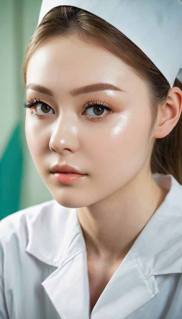 Tags: 21872187, SDXL
{"3": {"inputs": {"seed": 978177242608168, "steps": 32, "cfg": 6.74, "sampler_name": "dpmpp_2m", "scheduler": "karras", "denoise": 1.0, "model": ["27", 0], "positive": ["6", 0], "negative": ["7", 0], "latent_image": ["5", 0]}, "class_type": "KSampler"}, "4": {"inputs": {"ckpt_name": "juggernautxl.safetensors"}, "class_type": "CheckpointLoaderSimple"}, "5": {"inputs": {"width": 768, "height": 1344, "batch_size": 1}, "class_type": "EmptyLatentImage"}, "6": {"inputs": {"text": "18 year old girl, (irish:1.13), (russian:1.09), (taiwanese:1.10), (eyelashes:1.02), (seductive facial expression:1.05), (seductive pose:0.96), (detailed face:1.07), (beautiful eyes:1.02), (slim:0.98), (sexy lips:1.07), (idol:1.02), (blush:0.98), (pale skin:1.08), (temptress:1.13), (cute:1.10), (double eyelids:1.08), (on all fours:0.99), (spreading ass cheeks:1.06), (from behind:1.11), (backboob:1.07), (nurse in uniform:1.11) working in a hospital ward, (textured skin:1.05), (detailed skin:1.00), (film:1.05), (skin fuzz:1.01), (RAW:1.03), (soft lighting:1.03), (candid cinema:1.04), (portra:1.07), (natural looking skin:1.02)", "clip": ["27", 1]}, "class_type": "CLIPTextEncode"}, "7": {"inputs": {"text": "(watermark:1.11), (distorted:1.05), (worst quality:1.06), (open mouth:1.12), (twisted:1.05), (low resolution:1.06), (bad hands:1.12)", "clip": ["27", 1]}, "class_type": "CLIPTextEncode"}, "8": {"inputs": {"samples": ["3", 0], "vae": ["4", 2]}, "class_type": "VAEDecode"}, "25": {"inputs": {"lora_name": "nudify_xl.safetensors", "strength_model": 0.22, "strength_clip": 0.12, "model": ["4", 0], "clip": ["4", 1]}, "class_type": "LoraLoader"}, "26": {"inputs": {"lora_name": "shirtlift_SDXL_v2.safetensors", "strength_model": 0.02, "strength_clip": 0.01, "model": ["25", 0], "clip": ["25", 1]}, "class_type": "LoraLoader"}, "27": {"inputs": {"lora_name": "PerfectEyesXL.safetensors", "strength_model": 0.07, "strength_clip": 0.19, "model": ["26", 0], "clip": ["26", 1]}, "class_type": "LoraLoader"}, "30": {"inputs": {"model_name": "4x_NMKD-Superscale-SP_178000_G.pth"}, "class_type": "UpscaleModelLoader"}, "31": {"inputs": {"upscale_model": ["30", 0], "image": ["8", 0]}, "class_type": "ImageUpscaleWithModel"}, "32": {"inputs": {"upscale_method": "lanczos", "scale_by": 0.5, "image": ["31", 0]}, "class_type": "ImageScaleBy"}, "33": {"inputs": {"pixels": ["32", 0], "vae": ["4", 2]}, "class_type": "VAEEncode"}, "34": {"inputs": {"seed": 978177242608168, "steps": 32, "cfg": 6.74, "sampler_name": "dpmpp_2m", "scheduler": "karras", "denoise": 0.3, "model": ["27", 0], "positive": ["6", 0], "negative": ["7", 0], "latent_image": ["33", 0]}, "class_type": "KSampler"}, "36": {"inputs": {"samples": ["34", 0], "vae": ["4", 2]}, "class_type": "VAEDecode"}, "39": {"inputs": {"filename_prefix": "comfyapi-1723759635593", "images": ["36", 0]}, "class_type": "SaveImage"}}