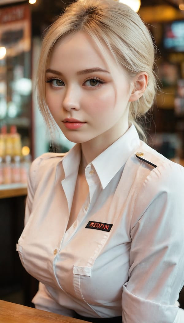 Tags: 21872187, SDXL
{"3": {"inputs": {"seed": 341782531066580, "steps": 32, "cfg": 5.0, "sampler_name": "dpmpp_2m", "scheduler": "karras", "denoise": 1.0, "model": ["27", 0], "positive": ["6", 0], "negative": ["7", 0], "latent_image": ["5", 0]}, "class_type": "KSampler"}, "4": {"inputs": {"ckpt_name": "juggernautxl.safetensors"}, "class_type": "CheckpointLoaderSimple"}, "5": {"inputs": {"width": 768, "height": 1344, "batch_size": 1}, "class_type": "EmptyLatentImage"}, "6": {"inputs": {"text": "25 year old girl, (russian:1.02), (temptress:0.96), (cute:1.12), (seductive pose:1.05), (slim:1.02), (double eyelids:1.01), (sexy lips:1.13), (beautiful eyes:0.99), (eyelashes:0.99), (seductive facial expression:1.14), (pale skin:1.10), (idol:0.96), (blush:1.14), (detailed face:1.08), (on all fours:0.98), (spreading ass cheeks:1.11), (from behind:1.14), (backboob:0.95), (a waitress in uniform:1.11) working at a restaurant, (RAW:1.00), (skin fuzz:1.00), (detailed skin:1.06), (soft lighting:1.09), (candid cinema:1.09), (film:1.02), (textured skin:1.02), (portra:1.07), (natural looking skin:1.06)", "clip": ["27", 1]}, "class_type": "CLIPTextEncode"}, "7": {"inputs": {"text": "(twisted:1.09), (worst quality:1.11), (bad hands:1.05), (distorted:1.06), (watermark:1.10), (low resolution:1.06), (open mouth:1.10)", "clip": ["27", 1]}, "class_type": "CLIPTextEncode"}, "8": {"inputs": {"samples": ["3", 0], "vae": ["4", 2]}, "class_type": "VAEDecode"}, "25": {"inputs": {"lora_name": "nudify_xl.safetensors", "strength_model": 0.11, "strength_clip": 0.0, "model": ["4", 0], "clip": ["4", 1]}, "class_type": "LoraLoader"}, "26": {"inputs": {"lora_name": "shirtlift_SDXL_v2.safetensors", "strength_model": 0.09, "strength_clip": 0.15, "model": ["25", 0], "clip": ["25", 1]}, "class_type": "LoraLoader"}, "27": {"inputs": {"lora_name": "PerfectEyesXL.safetensors", "strength_model": 0.12, "strength_clip": 0.13, "model": ["26", 0], "clip": ["26", 1]}, "class_type": "LoraLoader"}, "30": {"inputs": {"model_name": "4x_NMKD-Superscale-SP_178000_G.pth"}, "class_type": "UpscaleModelLoader"}, "31": {"inputs": {"upscale_model": ["30", 0], "image": ["8", 0]}, "class_type": "ImageUpscaleWithModel"}, "32": {"inputs": {"upscale_method": "lanczos", "scale_by": 0.5, "image": ["31", 0]}, "class_type": "ImageScaleBy"}, "33": {"inputs": {"pixels": ["32", 0], "vae": ["4", 2]}, "class_type": "VAEEncode"}, "34": {"inputs": {"seed": 341782531066580, "steps": 32, "cfg": 5.0, "sampler_name": "dpmpp_2m", "scheduler": "karras", "denoise": 0.3, "model": ["27", 0], "positive": ["6", 0], "negative": ["7", 0], "latent_image": ["33", 0]}, "class_type": "KSampler"}, "36": {"inputs": {"samples": ["34", 0], "vae": ["4", 2]}, "class_type": "VAEDecode"}, "39": {"inputs": {"filename_prefix": "comfyapi-1734210190040", "images": ["36", 0]}, "class_type": "SaveImage"}}