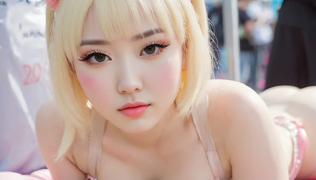 Tags: 21872187, SDXL
{"3": {"inputs": {"seed": 875330270548496, "steps": 32, "cfg": 5.48, "sampler_name": "dpmpp_2m", "scheduler": "karras", "denoise": 1.0, "model": ["27", 0], "positive": ["6", 0], "negative": ["7", 0], "latent_image": ["5", 0]}, "class_type": "KSampler"}, "4": {"inputs": {"ckpt_name": "juggernautxl.safetensors"}, "class_type": "CheckpointLoaderSimple"}, "5": {"inputs": {"width": 1344, "height": 768, "batch_size": 1}, "class_type": "EmptyLatentImage"}, "6": {"inputs": {"text": "21 year old girl, (ukrainian:1.05), (chinese:0.95), (pale skin:1.12), (sexy lips:1.01), (temptress:1.14), (detailed face:1.12), (idol:1.10), (beautiful eyes:1.05), (blush:1.14), (slim:1.09), (seductive pose:1.13), (eyelashes:1.09), (double eyelids:1.04), (seductive facial expression:1.13), (on all fours:0.96), (spreading ass cheeks:1.10), (from behind:0.97), (backboob:1.09), (in a cosplay:0.96) at comiket posing for camera, (soft lighting:1.04), (portra:1.03), (candid cinema:1.00), (skin fuzz:1.07), (natural looking skin:1.03), (RAW:1.03), (film:1.07), (textured skin:1.06), (detailed skin:1.08)", "clip": ["27", 1]}, "class_type": "CLIPTextEncode"}, "7": {"inputs": {"text": "(bad hands:1.06), (worst quality:1.09), (distorted:1.08), (watermark:1.10), (open mouth:1.06), (low resolution:1.13), (twisted:1.06)", "clip": ["27", 1]}, "class_type": "CLIPTextEncode"}, "8": {"inputs": {"samples": ["3", 0], "vae": ["4", 2]}, "class_type": "VAEDecode"}, "25": {"inputs": {"lora_name": "nudify_xl.safetensors", "strength_model": 0.08, "strength_clip": 0.06, "model": ["4", 0], "clip": ["4", 1]}, "class_type": "LoraLoader"}, "26": {"inputs": {"lora_name": "shirtlift_SDXL_v2.safetensors", "strength_model": 0.03, "strength_clip": 0.11, "model": ["25", 0], "clip": ["25", 1]}, "class_type": "LoraLoader"}, "27": {"inputs": {"lora_name": "PerfectEyesXL.safetensors", "strength_model": 0.16, "strength_clip": 0.17, "model": ["26", 0], "clip": ["26", 1]}, "class_type": "LoraLoader"}, "30": {"inputs": {"model_name": "4x_NMKD-Superscale-SP_178000_G.pth"}, "class_type": "UpscaleModelLoader"}, "31": {"inputs": {"upscale_model": ["30", 0], "image": ["8", 0]}, "class_type": "ImageUpscaleWithModel"}, "32": {"inputs": {"upscale_method": "lanczos", "scale_by": 0.5, "image": ["31", 0]}, "class_type": "ImageScaleBy"}, "33": {"inputs": {"pixels": ["32", 0], "vae": ["4", 2]}, "class_type": "VAEEncode"}, "34": {"inputs": {"seed": 875330270548496, "steps": 32, "cfg": 5.48, "sampler_name": "dpmpp_2m", "scheduler": "karras", "denoise": 0.3, "model": ["27", 0], "positive": ["6", 0], "negative": ["7", 0], "latent_image": ["33", 0]}, "class_type": "KSampler"}, "36": {"inputs": {"samples": ["34", 0], "vae": ["4", 2]}, "class_type": "VAEDecode"}, "39": {"inputs": {"filename_prefix": "comfyapi-1726524277212", "images": ["36", 0]}, "class_type": "SaveImage"}}