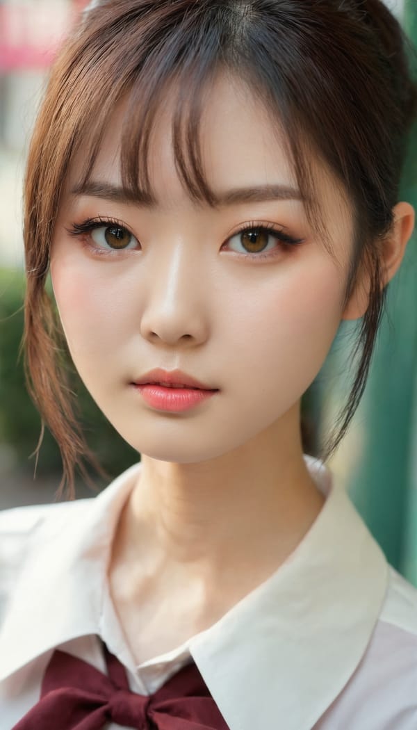 Tags: 21872187, SDXL
{"3": {"inputs": {"seed": 858131055505246, "steps": 32, "cfg": 5.48, "sampler_name": "dpmpp_2m", "scheduler": "karras", "denoise": 1.0, "model": ["27", 0], "positive": ["6", 0], "negative": ["7", 0], "latent_image": ["5", 0]}, "class_type": "KSampler"}, "4": {"inputs": {"ckpt_name": "juggernautxl.safetensors"}, "class_type": "CheckpointLoaderSimple"}, "5": {"inputs": {"width": 768, "height": 1344, "batch_size": 1}, "class_type": "EmptyLatentImage"}, "6": {"inputs": {"text": "26 year old girl, (japanese:1.05), (russian:1.06), (korean:0.96), (slim:1.00), (temptress:0.97), (blush:1.14), (pale skin:0.99), (seductive facial expression:1.12), (beautiful eyes:1.05), (eyelashes:0.95), (sexy lips:1.01), (detailed face:1.13), (seductive pose:0.97), (cute:1.01), (in a seductive pose:1.14), (large perky breasts:1.11), (cleavage:1.07), (thigh gap:0.97), (school uniform:1.04), choker, busy street, (RAW:1.02), (film:1.09), (soft lighting:1.00), (skin fuzz:1.02), (candid cinema:1.00), (portra:1.04), (textured skin:1.05), (detailed skin:1.06), (natural looking skin:1.09)", "clip": ["27", 1]}, "class_type": "CLIPTextEncode"}, "7": {"inputs": {"text": "(watermark:1.10), (distorted:1.06), (bad hands:1.08), (low resolution:1.09), (worst quality:1.13), (twisted:1.07), (open mouth:1.06)", "clip": ["27", 1]}, "class_type": "CLIPTextEncode"}, "8": {"inputs": {"samples": ["3", 0], "vae": ["4", 2]}, "class_type": "VAEDecode"}, "25": {"inputs": {"lora_name": "nudify_xl.safetensors", "strength_model": 0.21, "strength_clip": 0.26, "model": ["4", 0], "clip": ["4", 1]}, "class_type": "LoraLoader"}, "26": {"inputs": {"lora_name": "shirtlift_SDXL_v2.safetensors", "strength_model": 0.01, "strength_clip": 0.14, "model": ["25", 0], "clip": ["25", 1]}, "class_type": "LoraLoader"}, "27": {"inputs": {"lora_name": "PerfectEyesXL.safetensors", "strength_model": 0.15, "strength_clip": 0.04, "model": ["26", 0], "clip": ["26", 1]}, "class_type": "LoraLoader"}, "30": {"inputs": {"model_name": "4x_NMKD-Superscale-SP_178000_G.pth"}, "class_type": "UpscaleModelLoader"}, "31": {"inputs": {"upscale_model": ["30", 0], "image": ["8", 0]}, "class_type": "ImageUpscaleWithModel"}, "32": {"inputs": {"upscale_method": "lanczos", "scale_by": 0.5, "image": ["31", 0]}, "class_type": "ImageScaleBy"}, "33": {"inputs": {"pixels": ["32", 0], "vae": ["4", 2]}, "class_type": "VAEEncode"}, "34": {"inputs": {"seed": 858131055505246, "steps": 32, "cfg": 5.48, "sampler_name": "dpmpp_2m", "scheduler": "karras", "denoise": 0.3, "model": ["27", 0], "positive": ["6", 0], "negative": ["7", 0], "latent_image": ["33", 0]}, "class_type": "KSampler"}, "36": {"inputs": {"samples": ["34", 0], "vae": ["4", 2]}, "class_type": "VAEDecode"}, "39": {"inputs": {"filename_prefix": "comfyapi-1735095804929", "images": ["36", 0]}, "class_type": "SaveImage"}}