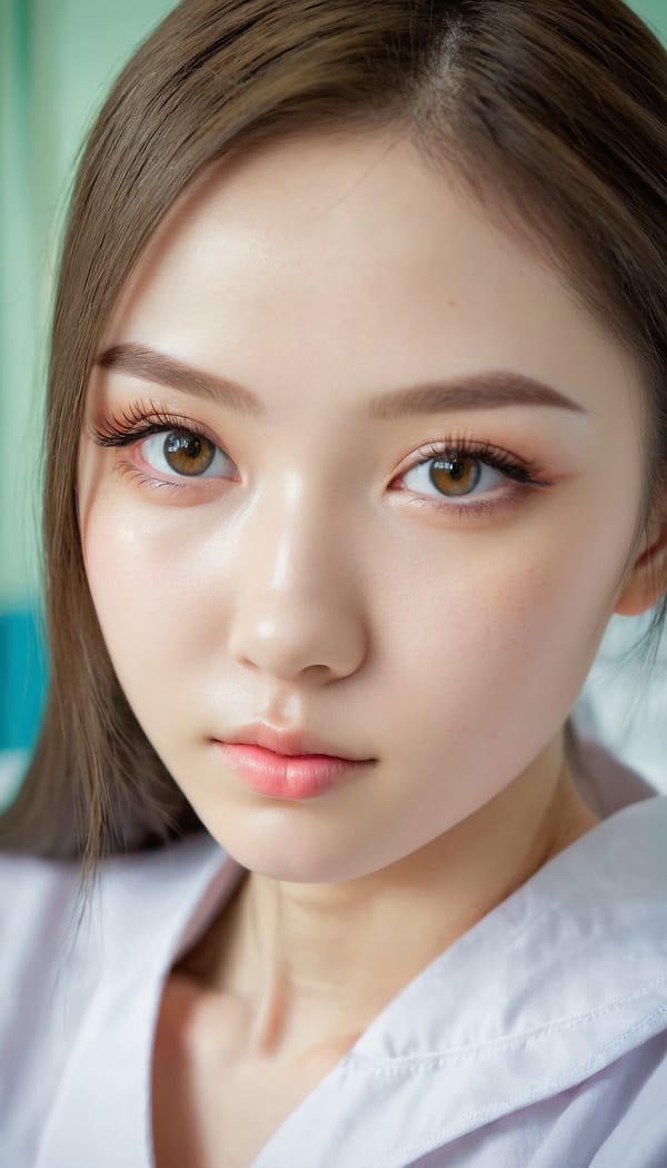 Tags: 21872187, SDXL
{"3": {"inputs": {"seed": 776473305717036, "steps": 32, "cfg": 7.83, "sampler_name": "dpmpp_2m", "scheduler": "karras", "denoise": 1.0, "model": ["27", 0], "positive": ["6", 0], "negative": ["7", 0], "latent_image": ["5", 0]}, "class_type": "KSampler"}, "4": {"inputs": {"ckpt_name": "juggernautxl.safetensors"}, "class_type": "CheckpointLoaderSimple"}, "5": {"inputs": {"width": 768, "height": 1344, "batch_size": 1}, "class_type": "EmptyLatentImage"}, "6": {"inputs": {"text": "18 year old girl, (ukrainian:1.14), (taiwanese:1.00), (irish:0.96), (beautiful eyes:1.07), (cute:1.14), (temptress:0.99), (eyelashes:0.97), (detailed face:1.12), (seductive pose:1.06), (idol:0.99), (double eyelids:1.14), (pale skin:0.97), (slim:1.10), (blush:0.99), (seductive facial expression:1.09), (on all fours:1.02), (spreading ass cheeks:1.09), (from behind:1.07), (backboob:1.04), (nurse in uniform:1.01) working in a hospital ward, (textured skin:1.01), (film:1.04), (detailed skin:1.02), (RAW:1.07), (skin fuzz:1.01), (soft lighting:1.09), (candid cinema:1.04), (portra:1.06), (natural looking skin:1.03)", "clip": ["27", 1]}, "class_type": "CLIPTextEncode"}, "7": {"inputs": {"text": "(watermark:1.07), (bad hands:1.07), (worst quality:1.12), (twisted:1.13), (low resolution:1.07), (distorted:1.06), (open mouth:1.12)", "clip": ["27", 1]}, "class_type": "CLIPTextEncode"}, "8": {"inputs": {"samples": ["3", 0], "vae": ["4", 2]}, "class_type": "VAEDecode"}, "25": {"inputs": {"lora_name": "nudify_xl.safetensors", "strength_model": 0.14, "strength_clip": 0.37, "model": ["4", 0], "clip": ["4", 1]}, "class_type": "LoraLoader"}, "26": {"inputs": {"lora_name": "shirtlift_SDXL_v2.safetensors", "strength_model": 0.03, "strength_clip": 0.01, "model": ["25", 0], "clip": ["25", 1]}, "class_type": "LoraLoader"}, "27": {"inputs": {"lora_name": "PerfectEyesXL.safetensors", "strength_model": 0.17, "strength_clip": 0.12, "model": ["26", 0], "clip": ["26", 1]}, "class_type": "LoraLoader"}, "30": {"inputs": {"model_name": "4x_NMKD-Superscale-SP_178000_G.pth"}, "class_type": "UpscaleModelLoader"}, "31": {"inputs": {"upscale_model": ["30", 0], "image": ["8", 0]}, "class_type": "ImageUpscaleWithModel"}, "32": {"inputs": {"upscale_method": "lanczos", "scale_by": 0.5, "image": ["31", 0]}, "class_type": "ImageScaleBy"}, "33": {"inputs": {"pixels": ["32", 0], "vae": ["4", 2]}, "class_type": "VAEEncode"}, "34": {"inputs": {"seed": 776473305717036, "steps": 32, "cfg": 7.83, "sampler_name": "dpmpp_2m", "scheduler": "karras", "denoise": 0.3, "model": ["27", 0], "positive": ["6", 0], "negative": ["7", 0], "latent_image": ["33", 0]}, "class_type": "KSampler"}, "36": {"inputs": {"samples": ["34", 0], "vae": ["4", 2]}, "class_type": "VAEDecode"}, "39": {"inputs": {"filename_prefix": "comfyapi-1714066150665", "images": ["36", 0]}, "class_type": "SaveImage"}}